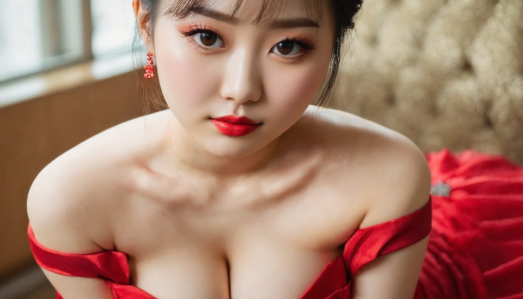 Tags: 21872187, SDXL
{"3": {"inputs": {"seed": 859162343436351, "steps": 32, "cfg": 7.53, "sampler_name": "dpmpp_2m", "scheduler": "karras", "denoise": 1.0, "model": ["27", 0], "positive": ["6", 0], "negative": ["7", 0], "latent_image": ["5", 0]}, "class_type": "KSampler"}, "4": {"inputs": {"ckpt_name": "juggernautxl.safetensors"}, "class_type": "CheckpointLoaderSimple"}, "5": {"inputs": {"width": 1344, "height": 768, "batch_size": 1}, "class_type": "EmptyLatentImage"}, "6": {"inputs": {"text": "24 year old girl, (chinese:0.98), (korean:1.02), (russian:0.96), (double eyelids:0.96), (cute:0.99), (beautiful eyes:0.95), (pale skin:0.97), (temptress:1.12), (seductive facial expression:1.10), (detailed face:1.05), (eyelashes:1.09), (seductive pose:0.98), (sexy lips:1.10), (blush:0.96), (in a seductive pose:1.12), (large perky breasts:0.95), (cleavage:1.08), (thigh gap:1.08), (wearing a low-cut red dress:1.08) at a ballroom, (textured skin:1.04), (detailed skin:1.09), (candid cinema:1.07), (skin fuzz:1.06), (film:1.00), (RAW:1.02), (portra:1.06), (soft lighting:1.05), (natural looking skin:1.06)", "clip": ["27", 1]}, "class_type": "CLIPTextEncode"}, "7": {"inputs": {"text": "(distorted:1.10), (bad hands:1.09), (worst quality:1.05), (open mouth:1.13), (low resolution:1.08), (watermark:1.14), (twisted:1.06)", "clip": ["27", 1]}, "class_type": "CLIPTextEncode"}, "8": {"inputs": {"samples": ["3", 0], "vae": ["4", 2]}, "class_type": "VAEDecode"}, "25": {"inputs": {"lora_name": "nudify_xl.safetensors", "strength_model": 0.23, "strength_clip": 0.22, "model": ["4", 0], "clip": ["4", 1]}, "class_type": "LoraLoader"}, "26": {"inputs": {"lora_name": "shirtlift_SDXL_v2.safetensors", "strength_model": 0.14, "strength_clip": 0.11, "model": ["25", 0], "clip": ["25", 1]}, "class_type": "LoraLoader"}, "27": {"inputs": {"lora_name": "PerfectEyesXL.safetensors", "strength_model": 0.12, "strength_clip": 0.03, "model": ["26", 0], "clip": ["26", 1]}, "class_type": "LoraLoader"}, "30": {"inputs": {"model_name": "4x_NMKD-Superscale-SP_178000_G.pth"}, "class_type": "UpscaleModelLoader"}, "31": {"inputs": {"upscale_model": ["30", 0], "image": ["8", 0]}, "class_type": "ImageUpscaleWithModel"}, "32": {"inputs": {"upscale_method": "lanczos", "scale_by": 0.5, "image": ["31", 0]}, "class_type": "ImageScaleBy"}, "33": {"inputs": {"pixels": ["32", 0], "vae": ["4", 2]}, "class_type": "VAEEncode"}, "34": {"inputs": {"seed": 859162343436351, "steps": 32, "cfg": 7.53, "sampler_name": "dpmpp_2m", "scheduler": "karras", "denoise": 0.3, "model": ["27", 0], "positive": ["6", 0], "negative": ["7", 0], "latent_image": ["33", 0]}, "class_type": "KSampler"}, "36": {"inputs": {"samples": ["34", 0], "vae": ["4", 2]}, "class_type": "VAEDecode"}, "39": {"inputs": {"filename_prefix": "comfyapi-1735460945588", "images": ["36", 0]}, "class_type": "SaveImage"}}