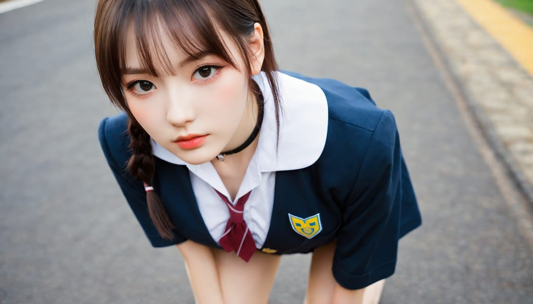 Tags: 21872187, SDXL
{"3": {"inputs": {"seed": 707084447930355, "steps": 32, "cfg": 7.61, "sampler_name": "dpmpp_2m", "scheduler": "karras", "denoise": 1.0, "model": ["27", 0], "positive": ["6", 0], "negative": ["7", 0], "latent_image": ["5", 0]}, "class_type": "KSampler"}, "4": {"inputs": {"ckpt_name": "helloworldxl.safetensors"}, "class_type": "CheckpointLoaderSimple"}, "5": {"inputs": {"width": 1344, "height": 768, "batch_size": 1}, "class_type": "EmptyLatentImage"}, "6": {"inputs": {"text": "21 year old girl, (ukrainian:0.95), (japanese:0.96), (detailed face:1.03), (eyelashes:1.01), (cute:1.07), (blush:1.14), (beautiful eyes:1.07), (seductive pose:0.98), (double eyelids:1.10), (sexy lips:0.96), (temptress:1.07), (seductive facial expression:0.96), (idol:1.08), (pale skin:1.02), (slim:0.98), (in a seductive pose:1.10), (large perky breasts:1.03), (cleavage:1.07), (thigh gap:1.06), (school uniform:1.11), choker, busy street, (skin fuzz:1.03), (textured skin:1.08), (portra:1.01), (soft lighting:1.08), (candid cinema:1.01), (natural looking skin:1.01), (film:1.01), (RAW:1.04), (detailed skin:1.00)", "clip": ["27", 1]}, "class_type": "CLIPTextEncode"}, "7": {"inputs": {"text": "(low resolution:1.08), (open mouth:1.09), (worst quality:1.10), (watermark:1.06), (twisted:1.06), (bad hands:1.05), (distorted:1.13)", "clip": ["27", 1]}, "class_type": "CLIPTextEncode"}, "8": {"inputs": {"samples": ["3", 0], "vae": ["4", 2]}, "class_type": "VAEDecode"}, "25": {"inputs": {"lora_name": "nudify_xl.safetensors", "strength_model": 0.21, "strength_clip": 0.02, "model": ["4", 0], "clip": ["4", 1]}, "class_type": "LoraLoader"}, "26": {"inputs": {"lora_name": "shirtlift_SDXL_v2.safetensors", "strength_model": 0.03, "strength_clip": 0.19, "model": ["25", 0], "clip": ["25", 1]}, "class_type": "LoraLoader"}, "27": {"inputs": {"lora_name": "PerfectEyesXL.safetensors", "strength_model": 0.01, "strength_clip": 0.01, "model": ["26", 0], "clip": ["26", 1]}, "class_type": "LoraLoader"}, "30": {"inputs": {"model_name": "4x_NMKD-Superscale-SP_178000_G.pth"}, "class_type": "UpscaleModelLoader"}, "31": {"inputs": {"upscale_model": ["30", 0], "image": ["8", 0]}, "class_type": "ImageUpscaleWithModel"}, "32": {"inputs": {"upscale_method": "lanczos", "scale_by": 0.5, "image": ["31", 0]}, "class_type": "ImageScaleBy"}, "33": {"inputs": {"pixels": ["32", 0], "vae": ["4", 2]}, "class_type": "VAEEncode"}, "34": {"inputs": {"seed": 707084447930355, "steps": 32, "cfg": 7.61, "sampler_name": "dpmpp_2m", "scheduler": "karras", "denoise": 0.3, "model": ["27", 0], "positive": ["6", 0], "negative": ["7", 0], "latent_image": ["33", 0]}, "class_type": "KSampler"}, "36": {"inputs": {"samples": ["34", 0], "vae": ["4", 2]}, "class_type": "VAEDecode"}, "39": {"inputs": {"filename_prefix": "comfyapi-1735430076663", "images": ["36", 0]}, "class_type": "SaveImage"}}