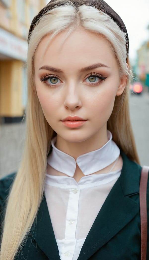 Tags: 21872187, SDXL
{"3": {"inputs": {"seed": 784336659581788, "steps": 64, "cfg": 7.84, "sampler_name": "dpmpp_2m", "scheduler": "karras", "denoise": 1.0, "model": ["27", 0], "positive": ["6", 0], "negative": ["7", 0], "latent_image": ["5", 0]}, "class_type": "KSampler"}, "4": {"inputs": {"ckpt_name": "juggernautxl.safetensors"}, "class_type": "CheckpointLoaderSimple"}, "5": {"inputs": {"width": 768, "height": 1344, "batch_size": 1}, "class_type": "EmptyLatentImage"}, "6": {"inputs": {"text": "26 year old girl, (ukrainian:1.07), (russian:0.96), (irish:0.98), (seductive facial expression:1.04), (idol:1.05), (detailed face:1.04), (blush:1.00), (double eyelids:1.12), (temptress:1.12), (seductive pose:1.07), (slim:0.97), (pale skin:1.05), (beautiful eyes:1.13), (eyelashes:1.07), (sexy lips:1.03), (cute:1.13), (in a seductive pose:0.95), (large perky breasts:1.01), (cleavage:1.00), (thigh gap:1.14), (school uniform:1.05), choker, busy street, (natural looking skin:1.00), (candid cinema:1.07), (detailed skin:1.04), (RAW:1.07), (soft lighting:1.03), (textured skin:1.04), (skin fuzz:1.07), (film:1.01), (portra:1.01)", "clip": ["27", 1]}, "class_type": "CLIPTextEncode"}, "7": {"inputs": {"text": "(open mouth:1.11), (watermark:1.12), (distorted:1.10), (bad hands:1.12), (worst quality:1.10), (low resolution:1.12), (twisted:1.05)", "clip": ["27", 1]}, "class_type": "CLIPTextEncode"}, "8": {"inputs": {"samples": ["3", 0], "vae": ["4", 2]}, "class_type": "VAEDecode"}, "25": {"inputs": {"lora_name": "nudify_xl.safetensors", "strength_model": 0.08, "strength_clip": 0.05, "model": ["4", 0], "clip": ["4", 1]}, "class_type": "LoraLoader"}, "26": {"inputs": {"lora_name": "shirtlift_SDXL_v2.safetensors", "strength_model": 0.11, "strength_clip": 0.06, "model": ["25", 0], "clip": ["25", 1]}, "class_type": "LoraLoader"}, "27": {"inputs": {"lora_name": "PerfectEyesXL.safetensors", "strength_model": 0.1, "strength_clip": 0.06, "model": ["26", 0], "clip": ["26", 1]}, "class_type": "LoraLoader"}, "30": {"inputs": {"model_name": "4x_NMKD-Superscale-SP_178000_G.pth"}, "class_type": "UpscaleModelLoader"}, "31": {"inputs": {"upscale_model": ["30", 0], "image": ["8", 0]}, "class_type": "ImageUpscaleWithModel"}, "32": {"inputs": {"upscale_method": "lanczos", "scale_by": 0.5, "image": ["31", 0]}, "class_type": "ImageScaleBy"}, "33": {"inputs": {"pixels": ["32", 0], "vae": ["4", 2]}, "class_type": "VAEEncode"}, "34": {"inputs": {"seed": 784336659581788, "steps": 64, "cfg": 7.84, "sampler_name": "dpmpp_2m", "scheduler": "karras", "denoise": 0.3, "model": ["27", 0], "positive": ["6", 0], "negative": ["7", 0], "latent_image": ["33", 0]}, "class_type": "KSampler"}, "36": {"inputs": {"samples": ["34", 0], "vae": ["4", 2]}, "class_type": "VAEDecode"}, "39": {"inputs": {"filename_prefix": "comfyapi-1735471107468", "images": ["36", 0]}, "class_type": "SaveImage"}}