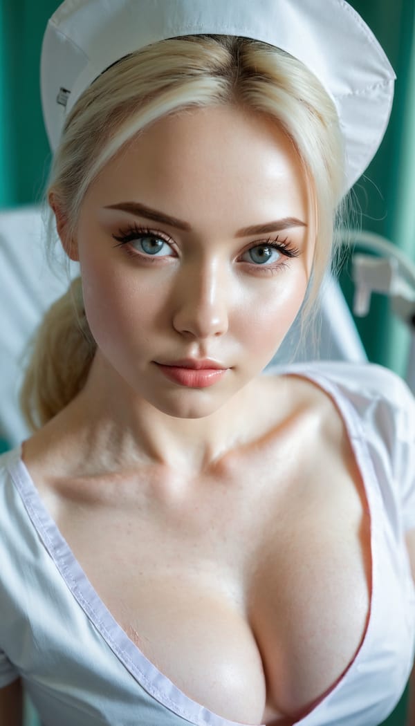 Tags: 21872187, SDXL
{"3": {"inputs": {"seed": 347491812750667, "steps": 64, "cfg": 7.41, "sampler_name": "dpmpp_2m", "scheduler": "karras", "denoise": 1.0, "model": ["27", 0], "positive": ["6", 0], "negative": ["7", 0], "latent_image": ["5", 0]}, "class_type": "KSampler"}, "4": {"inputs": {"ckpt_name": "juggernautxl.safetensors"}, "class_type": "CheckpointLoaderSimple"}, "5": {"inputs": {"width": 768, "height": 1344, "batch_size": 1}, "class_type": "EmptyLatentImage"}, "6": {"inputs": {"text": "27 year old girl, (ukrainian:0.95), (russian:1.02), (pale skin:0.96), (beautiful eyes:1.08), (eyelashes:1.08), (seductive pose:1.11), (detailed face:0.95), (slim:1.06), (idol:1.08), (double eyelids:1.06), (seductive facial expression:0.96), (cute:1.02), (blush:1.01), (temptress:0.97), (sexy lips:1.03), (on all fours:1.11), (spreading ass cheeks:1.04), (from behind:1.03), (backboob:1.11), (nurse in uniform:1.07) working in a hospital ward, (candid cinema:1.04), (film:1.09), (RAW:1.06), (portra:1.01), (textured skin:1.01), (natural looking skin:1.02), (detailed skin:1.01), (soft lighting:1.09), (skin fuzz:1.01)", "clip": ["27", 1]}, "class_type": "CLIPTextEncode"}, "7": {"inputs": {"text": "(worst quality:1.12), (distorted:1.11), (bad hands:1.13), (open mouth:1.10), (twisted:1.06), (low resolution:1.07)", "clip": ["27", 1]}, "class_type": "CLIPTextEncode"}, "8": {"inputs": {"samples": ["3", 0], "vae": ["4", 2]}, "class_type": "VAEDecode"}, "25": {"inputs": {"lora_name": "nudify_xl.safetensors", "strength_model": 0.1, "strength_clip": 0.39, "model": ["4", 0], "clip": ["4", 1]}, "class_type": "LoraLoader"}, "26": {"inputs": {"lora_name": "shirtlift_SDXL_v2.safetensors", "strength_model": 0.11, "strength_clip": 0.08, "model": ["25", 0], "clip": ["25", 1]}, "class_type": "LoraLoader"}, "27": {"inputs": {"lora_name": "PerfectEyesXL.safetensors", "strength_model": 0.11, "strength_clip": 0.15, "model": ["26", 0], "clip": ["26", 1]}, "class_type": "LoraLoader"}, "30": {"inputs": {"model_name": "4x_NMKD-Superscale-SP_178000_G.pth"}, "class_type": "UpscaleModelLoader"}, "31": {"inputs": {"upscale_model": ["30", 0], "image": ["8", 0]}, "class_type": "ImageUpscaleWithModel"}, "32": {"inputs": {"upscale_method": "lanczos", "scale_by": 0.5, "image": ["31", 0]}, "class_type": "ImageScaleBy"}, "33": {"inputs": {"pixels": ["32", 0], "vae": ["4", 2]}, "class_type": "VAEEncode"}, "34": {"inputs": {"seed": 347491812750667, "steps": 64, "cfg": 7.41, "sampler_name": "dpmpp_2m", "scheduler": "karras", "denoise": 0.3, "model": ["27", 0], "positive": ["6", 0], "negative": ["7", 0], "latent_image": ["33", 0]}, "class_type": "KSampler"}, "36": {"inputs": {"samples": ["34", 0], "vae": ["4", 2]}, "class_type": "VAEDecode"}, "39": {"inputs": {"filename_prefix": "comfyapi-1735133116566", "images": ["36", 0]}, "class_type": "SaveImage"}}