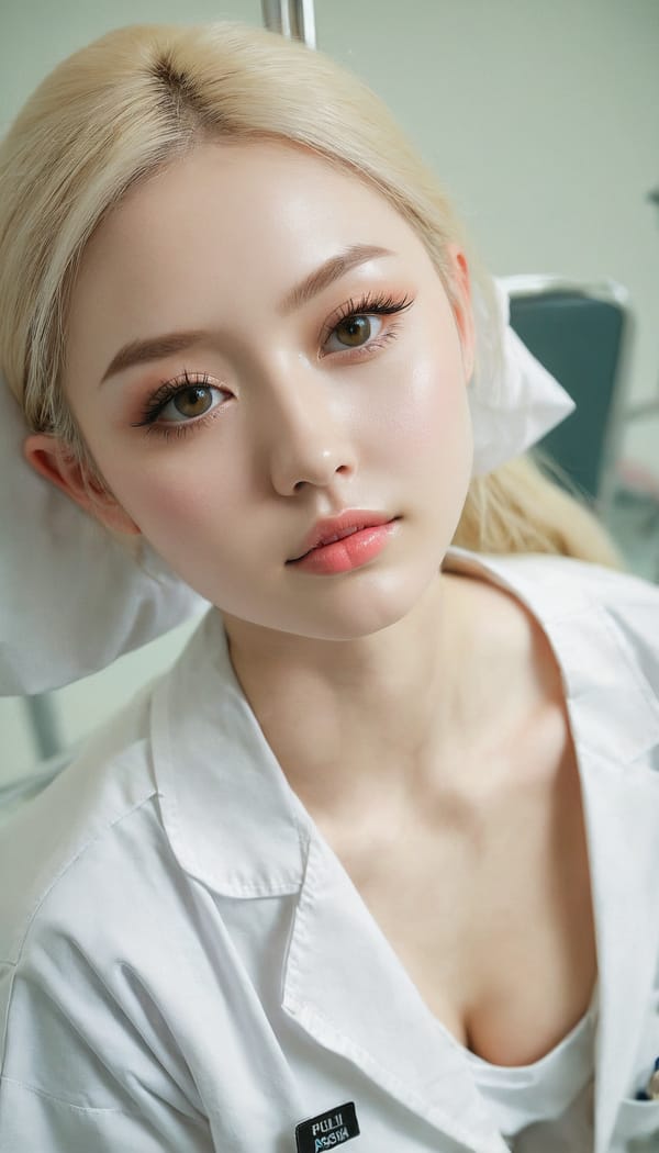 Tags: 21872187, SDXL
{"3": {"inputs": {"seed": 243724333014347, "steps": 32, "cfg": 5.5, "sampler_name": "dpmpp_2m", "scheduler": "karras", "denoise": 1.0, "model": ["27", 0], "positive": ["6", 0], "negative": ["7", 0], "latent_image": ["5", 0]}, "class_type": "KSampler"}, "4": {"inputs": {"ckpt_name": "juggernautxl.safetensors"}, "class_type": "CheckpointLoaderSimple"}, "5": {"inputs": {"width": 768, "height": 1344, "batch_size": 1}, "class_type": "EmptyLatentImage"}, "6": {"inputs": {"text": "21 year old girl, (seductive facial expression:1.04), (sexy lips:1.13), (beautiful eyes:1.02), (seductive pose:0.98), (temptress:1.05), (double eyelids:1.13), (idol:1.10), (detailed face:1.08), (slim:0.99), (pale skin:1.13), (eyelashes:1.13), (perky ass:1.06), (exposed ass:0.95), (looking back:1.02), (sexy ass:1.02), (thigh gap:1.13), (nurse in uniform:1.08) working in a hospital ward, (film:1.04), (natural looking skin:1.02), (portra:1.03), (skin fuzz:1.09), (soft lighting:1.06), (textured skin:1.01), (detailed skin:1.08), (candid cinema:1.01), (RAW:1.08)", "clip": ["27", 1]}, "class_type": "CLIPTextEncode"}, "7": {"inputs": {"text": "(twisted:1.13), (low resolution:1.13), (watermark:1.11), (bad hands:1.08), (distorted:1.14), (open mouth:1.06), (worst quality:1.09)", "clip": ["27", 1]}, "class_type": "CLIPTextEncode"}, "8": {"inputs": {"samples": ["3", 0], "vae": ["4", 2]}, "class_type": "VAEDecode"}, "25": {"inputs": {"lora_name": "nudify_xl.safetensors", "strength_model": 0.04, "strength_clip": 0.0, "model": ["4", 0], "clip": ["4", 1]}, "class_type": "LoraLoader"}, "26": {"inputs": {"lora_name": "shirtlift_SDXL_v2.safetensors", "strength_model": 0.03, "strength_clip": 0.1, "model": ["25", 0], "clip": ["25", 1]}, "class_type": "LoraLoader"}, "27": {"inputs": {"lora_name": "PerfectEyesXL.safetensors", "strength_model": 0.17, "strength_clip": 0.06, "model": ["26", 0], "clip": ["26", 1]}, "class_type": "LoraLoader"}, "30": {"inputs": {"model_name": "4x_NMKD-Superscale-SP_178000_G.pth"}, "class_type": "UpscaleModelLoader"}, "31": {"inputs": {"upscale_model": ["30", 0], "image": ["8", 0]}, "class_type": "ImageUpscaleWithModel"}, "32": {"inputs": {"upscale_method": "lanczos", "scale_by": 0.5, "image": ["31", 0]}, "class_type": "ImageScaleBy"}, "33": {"inputs": {"pixels": ["32", 0], "vae": ["4", 2]}, "class_type": "VAEEncode"}, "34": {"inputs": {"seed": 243724333014347, "steps": 32, "cfg": 5.5, "sampler_name": "dpmpp_2m", "scheduler": "karras", "denoise": 0.3, "model": ["27", 0], "positive": ["6", 0], "negative": ["7", 0], "latent_image": ["33", 0]}, "class_type": "KSampler"}, "36": {"inputs": {"samples": ["34", 0], "vae": ["4", 2]}, "class_type": "VAEDecode"}, "39": {"inputs": {"filename_prefix": "comfyapi-1731097248189", "images": ["36", 0]}, "class_type": "SaveImage"}}