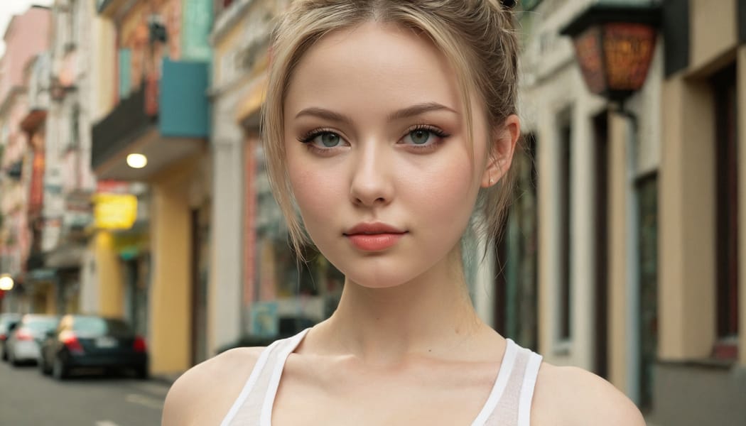 Tags: 21872187, SDXL
{"3": {"inputs": {"seed": 282208140151727, "steps": 32, "cfg": 6.14, "sampler_name": "dpmpp_2m", "scheduler": "karras", "denoise": 1.0, "model": ["27", 0], "positive": ["6", 0], "negative": ["7", 0], "latent_image": ["5", 0]}, "class_type": "KSampler"}, "4": {"inputs": {"ckpt_name": "juggernautxl.safetensors"}, "class_type": "CheckpointLoaderSimple"}, "5": {"inputs": {"width": 1344, "height": 768, "batch_size": 1}, "class_type": "EmptyLatentImage"}, "6": {"inputs": {"text": "24 year old girl, (russian:0.96), (double eyelids:1.00), (idol:0.95), (slim:1.14), (temptress:0.95), (pale skin:1.04), (blush:0.99), (eyelashes:0.99), (beautiful eyes:0.99), (detailed face:1.12), (sexy lips:1.12), (cute:1.03), (seductive facial expression:1.14), (seductive pose:1.02), (in a seductive pose:1.04), (large perky breasts:0.95), (cleavage:0.97), (thigh gap:1.11), (white tanktop:1.04), busy street, (candid cinema:1.08), (skin fuzz:1.06), (textured skin:1.06), (RAW:1.02), (natural looking skin:1.07), (detailed skin:1.05), (portra:1.07), (film:1.06), (soft lighting:1.00)", "clip": ["27", 1]}, "class_type": "CLIPTextEncode"}, "7": {"inputs": {"text": "(open mouth:1.06), (worst quality:1.09), (low resolution:1.12), (distorted:1.10), (watermark:1.08), (twisted:1.11), (bad hands:1.11)", "clip": ["27", 1]}, "class_type": "CLIPTextEncode"}, "8": {"inputs": {"samples": ["3", 0], "vae": ["4", 2]}, "class_type": "VAEDecode"}, "25": {"inputs": {"lora_name": "nudify_xl.safetensors", "strength_model": 0.08, "strength_clip": 0.33, "model": ["4", 0], "clip": ["4", 1]}, "class_type": "LoraLoader"}, "26": {"inputs": {"lora_name": "shirtlift_SDXL_v2.safetensors", "strength_model": 0.17, "strength_clip": 0.05, "model": ["25", 0], "clip": ["25", 1]}, "class_type": "LoraLoader"}, "27": {"inputs": {"lora_name": "PerfectEyesXL.safetensors", "strength_model": 0.04, "strength_clip": 0.15, "model": ["26", 0], "clip": ["26", 1]}, "class_type": "LoraLoader"}, "30": {"inputs": {"model_name": "4x_NMKD-Superscale-SP_178000_G.pth"}, "class_type": "UpscaleModelLoader"}, "31": {"inputs": {"upscale_model": ["30", 0], "image": ["8", 0]}, "class_type": "ImageUpscaleWithModel"}, "32": {"inputs": {"upscale_method": "lanczos", "scale_by": 0.5, "image": ["31", 0]}, "class_type": "ImageScaleBy"}, "33": {"inputs": {"pixels": ["32", 0], "vae": ["4", 2]}, "class_type": "VAEEncode"}, "34": {"inputs": {"seed": 282208140151727, "steps": 32, "cfg": 6.14, "sampler_name": "dpmpp_2m", "scheduler": "karras", "denoise": 0.3, "model": ["27", 0], "positive": ["6", 0], "negative": ["7", 0], "latent_image": ["33", 0]}, "class_type": "KSampler"}, "36": {"inputs": {"samples": ["34", 0], "vae": ["4", 2]}, "class_type": "VAEDecode"}, "39": {"inputs": {"filename_prefix": "comfyapi-1716546432743", "images": ["36", 0]}, "class_type": "SaveImage"}}