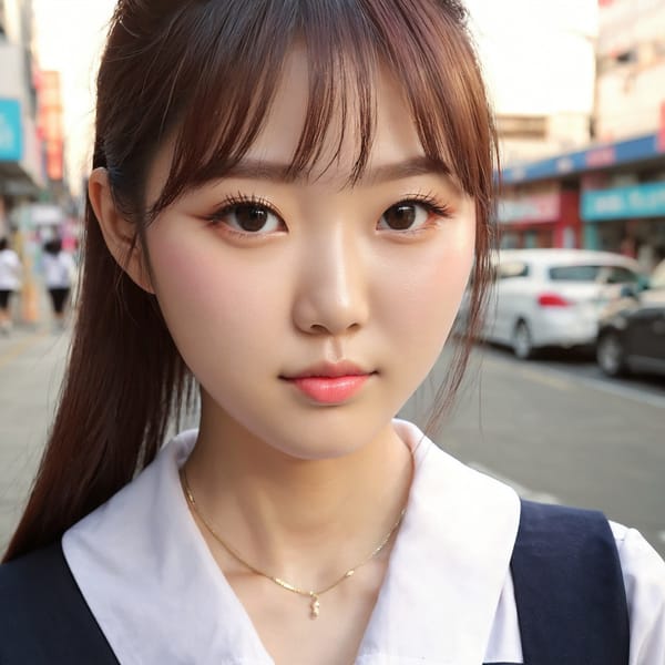 Tags: 21872187, SDXL
{"3": {"inputs": {"seed": 366509972109102, "steps": 32, "cfg": 7.0, "sampler_name": "dpmpp_2m", "scheduler": "karras", "denoise": 1.0, "model": ["27", 0], "positive": ["6", 0], "negative": ["7", 0], "latent_image": ["5", 0]}, "class_type": "KSampler"}, "4": {"inputs": {"ckpt_name": "juggernautxl.safetensors"}, "class_type": "CheckpointLoaderSimple"}, "5": {"inputs": {"width": 1024, "height": 1024, "batch_size": 1}, "class_type": "EmptyLatentImage"}, "6": {"inputs": {"text": "27 year old girl, (korean:1.09), (double eyelids:0.99), (idol:1.05), (sexy lips:0.96), (seductive pose:1.03), (temptress:0.99), (blush:1.04), (pale skin:0.96), (detailed face:0.97), (seductive facial expression:1.05), (cute:1.03), (eyelashes:1.08), (slim:1.05), (beautiful eyes:1.00), (in a seductive pose:1.06), (large perky breasts:1.05), (cleavage:0.96), (thigh gap:1.07), (school uniform:1.06), choker, busy street, (portra:1.05), (skin fuzz:1.08), (candid cinema:1.04), (film:1.09), (soft lighting:1.06), (textured skin:1.02), (RAW:1.03), (detailed skin:1.02), (natural looking skin:1.05)", "clip": ["27", 1]}, "class_type": "CLIPTextEncode"}, "7": {"inputs": {"text": "(worst quality:1.14), (low resolution:1.07), (watermark:1.07), (bad hands:1.06), (open mouth:1.13), (twisted:1.08), (distorted:1.07)", "clip": ["27", 1]}, "class_type": "CLIPTextEncode"}, "8": {"inputs": {"samples": ["3", 0], "vae": ["4", 2]}, "class_type": "VAEDecode"}, "25": {"inputs": {"lora_name": "nudify_xl.safetensors", "strength_model": 0.08, "strength_clip": 0.07, "model": ["4", 0], "clip": ["4", 1]}, "class_type": "LoraLoader"}, "26": {"inputs": {"lora_name": "shirtlift_SDXL_v2.safetensors", "strength_model": 0.17, "strength_clip": 0.07, "model": ["25", 0], "clip": ["25", 1]}, "class_type": "LoraLoader"}, "27": {"inputs": {"lora_name": "PerfectEyesXL.safetensors", "strength_model": 0.0, "strength_clip": 0.05, "model": ["26", 0], "clip": ["26", 1]}, "class_type": "LoraLoader"}, "30": {"inputs": {"model_name": "4x_NMKD-Superscale-SP_178000_G.pth"}, "class_type": "UpscaleModelLoader"}, "31": {"inputs": {"upscale_model": ["30", 0], "image": ["8", 0]}, "class_type": "ImageUpscaleWithModel"}, "32": {"inputs": {"upscale_method": "lanczos", "scale_by": 0.5, "image": ["31", 0]}, "class_type": "ImageScaleBy"}, "33": {"inputs": {"pixels": ["32", 0], "vae": ["4", 2]}, "class_type": "VAEEncode"}, "34": {"inputs": {"seed": 366509972109102, "steps": 32, "cfg": 7.0, "sampler_name": "dpmpp_2m", "scheduler": "karras", "denoise": 0.3, "model": ["27", 0], "positive": ["6", 0], "negative": ["7", 0], "latent_image": ["33", 0]}, "class_type": "KSampler"}, "36": {"inputs": {"samples": ["34", 0], "vae": ["4", 2]}, "class_type": "VAEDecode"}, "39": {"inputs": {"filename_prefix": "comfyapi-1735172865216", "images": ["36", 0]}, "class_type": "SaveImage"}}