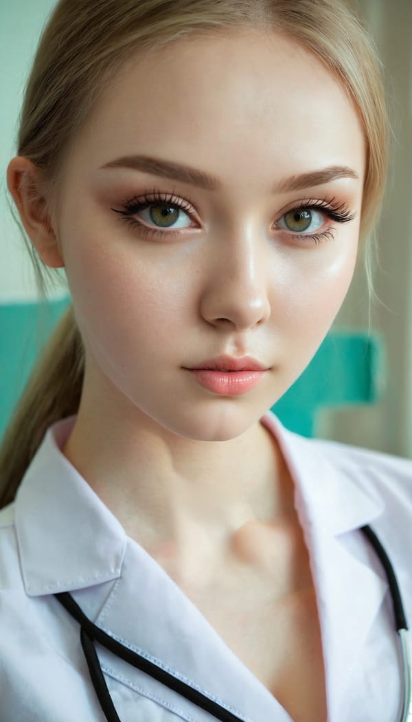 Tags: 21872187, SDXL
{"3": {"inputs": {"seed": 941688540754076, "steps": 32, "cfg": 7.57, "sampler_name": "dpmpp_2m", "scheduler": "karras", "denoise": 1.0, "model": ["27", 0], "positive": ["6", 0], "negative": ["7", 0], "latent_image": ["5", 0]}, "class_type": "KSampler"}, "4": {"inputs": {"ckpt_name": "juggernautxl.safetensors"}, "class_type": "CheckpointLoaderSimple"}, "5": {"inputs": {"width": 768, "height": 1344, "batch_size": 1}, "class_type": "EmptyLatentImage"}, "6": {"inputs": {"text": "22 year old girl, (russian:1.00), (ukrainian:1.09), (beautiful eyes:1.08), (seductive pose:1.01), (eyelashes:1.11), (seductive facial expression:1.10), (blush:0.95), (pale skin:0.99), (slim:1.01), (sexy lips:1.01), (idol:1.06), (detailed face:0.96), (temptress:1.06), (double eyelids:1.06), (cute:1.08), (in a seductive pose:0.99), (large perky breasts:0.99), (cleavage:1.09), (thigh gap:1.12), (nurse in uniform:1.14) working in a hospital ward, (soft lighting:1.09), (natural looking skin:1.00), (skin fuzz:1.09), (candid cinema:1.08), (portra:1.03), (film:1.08), (RAW:1.00), (detailed skin:1.01), (textured skin:1.09)", "clip": ["27", 1]}, "class_type": "CLIPTextEncode"}, "7": {"inputs": {"text": "(bad hands:1.14), (twisted:1.05), (low resolution:1.09), (watermark:1.07), (open mouth:1.14), (distorted:1.08), (worst quality:1.07)", "clip": ["27", 1]}, "class_type": "CLIPTextEncode"}, "8": {"inputs": {"samples": ["3", 0], "vae": ["4", 2]}, "class_type": "VAEDecode"}, "25": {"inputs": {"lora_name": "nudify_xl.safetensors", "strength_model": 0.26, "strength_clip": 0.23, "model": ["4", 0], "clip": ["4", 1]}, "class_type": "LoraLoader"}, "26": {"inputs": {"lora_name": "shirtlift_SDXL_v2.safetensors", "strength_model": 0.1, "strength_clip": 0.02, "model": ["25", 0], "clip": ["25", 1]}, "class_type": "LoraLoader"}, "27": {"inputs": {"lora_name": "PerfectEyesXL.safetensors", "strength_model": 0.03, "strength_clip": 0.15, "model": ["26", 0], "clip": ["26", 1]}, "class_type": "LoraLoader"}, "30": {"inputs": {"model_name": "4x_NMKD-Superscale-SP_178000_G.pth"}, "class_type": "UpscaleModelLoader"}, "31": {"inputs": {"upscale_model": ["30", 0], "image": ["8", 0]}, "class_type": "ImageUpscaleWithModel"}, "32": {"inputs": {"upscale_method": "lanczos", "scale_by": 0.5, "image": ["31", 0]}, "class_type": "ImageScaleBy"}, "33": {"inputs": {"pixels": ["32", 0], "vae": ["4", 2]}, "class_type": "VAEEncode"}, "34": {"inputs": {"seed": 941688540754076, "steps": 32, "cfg": 7.57, "sampler_name": "dpmpp_2m", "scheduler": "karras", "denoise": 0.3, "model": ["27", 0], "positive": ["6", 0], "negative": ["7", 0], "latent_image": ["33", 0]}, "class_type": "KSampler"}, "36": {"inputs": {"samples": ["34", 0], "vae": ["4", 2]}, "class_type": "VAEDecode"}, "39": {"inputs": {"filename_prefix": "comfyapi-1727108436371", "images": ["36", 0]}, "class_type": "SaveImage"}}