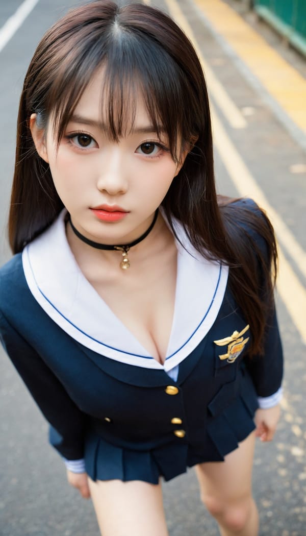 Tags: 21872187, SDXL
{"3": {"inputs": {"seed": 860638761812417, "steps": 64, "cfg": 7.03, "sampler_name": "dpmpp_2m", "scheduler": "karras", "denoise": 1.0, "model": ["27", 0], "positive": ["6", 0], "negative": ["7", 0], "latent_image": ["5", 0]}, "class_type": "KSampler"}, "4": {"inputs": {"ckpt_name": "helloworldxl.safetensors"}, "class_type": "CheckpointLoaderSimple"}, "5": {"inputs": {"width": 768, "height": 1344, "batch_size": 1}, "class_type": "EmptyLatentImage"}, "6": {"inputs": {"text": "18 year old girl, (japanese:1.11), (taiwanese:1.02), (korean:1.02), (chinese:1.12), (detailed face:1.00), (pale skin:0.98), (slim:1.09), (seductive facial expression:1.02), (seductive pose:1.07), (idol:1.03), (cute:1.01), (sexy lips:1.05), (beautiful eyes:1.10), (eyelashes:1.10), (temptress:1.06), (blush:1.11), (double eyelids:1.09), (in a seductive pose:1.12), (large perky breasts:1.03), (cleavage:1.00), (thigh gap:1.01), (school uniform:1.08), choker, busy street, (soft lighting:1.05), (textured skin:1.05), (RAW:1.05), (film:1.07), (detailed skin:1.05), (skin fuzz:1.05), (candid cinema:1.07), (natural looking skin:1.08), (portra:1.02)", "clip": ["27", 1]}, "class_type": "CLIPTextEncode"}, "7": {"inputs": {"text": "(watermark:1.13), (distorted:1.05), (low resolution:1.05), (twisted:1.07), (worst quality:1.10), (open mouth:1.09), (bad hands:1.05)", "clip": ["27", 1]}, "class_type": "CLIPTextEncode"}, "8": {"inputs": {"samples": ["3", 0], "vae": ["4", 2]}, "class_type": "VAEDecode"}, "25": {"inputs": {"lora_name": "nudify_xl.safetensors", "strength_model": 0.34, "strength_clip": 0.1, "model": ["4", 0], "clip": ["4", 1]}, "class_type": "LoraLoader"}, "26": {"inputs": {"lora_name": "shirtlift_SDXL_v2.safetensors", "strength_model": 0.01, "strength_clip": 0.01, "model": ["25", 0], "clip": ["25", 1]}, "class_type": "LoraLoader"}, "27": {"inputs": {"lora_name": "PerfectEyesXL.safetensors", "strength_model": 0.11, "strength_clip": 0.09, "model": ["26", 0], "clip": ["26", 1]}, "class_type": "LoraLoader"}, "30": {"inputs": {"model_name": "4x_NMKD-Superscale-SP_178000_G.pth"}, "class_type": "UpscaleModelLoader"}, "31": {"inputs": {"upscale_model": ["30", 0], "image": ["8", 0]}, "class_type": "ImageUpscaleWithModel"}, "32": {"inputs": {"upscale_method": "lanczos", "scale_by": 0.5, "image": ["31", 0]}, "class_type": "ImageScaleBy"}, "33": {"inputs": {"pixels": ["32", 0], "vae": ["4", 2]}, "class_type": "VAEEncode"}, "34": {"inputs": {"seed": 860638761812417, "steps": 64, "cfg": 7.03, "sampler_name": "dpmpp_2m", "scheduler": "karras", "denoise": 0.3, "model": ["27", 0], "positive": ["6", 0], "negative": ["7", 0], "latent_image": ["33", 0]}, "class_type": "KSampler"}, "36": {"inputs": {"samples": ["34", 0], "vae": ["4", 2]}, "class_type": "VAEDecode"}, "39": {"inputs": {"filename_prefix": "comfyapi-1713781942712", "images": ["36", 0]}, "class_type": "SaveImage"}}