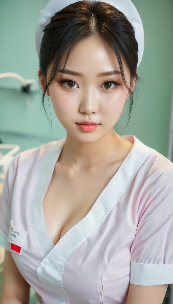 Tags: 21872187, SDXL
{"3": {"inputs": {"seed": 341631961427249, "steps": 32, "cfg": 6.86, "sampler_name": "dpmpp_2m", "scheduler": "karras", "denoise": 1.0, "model": ["27", 0], "positive": ["6", 0], "negative": ["7", 0], "latent_image": ["5", 0]}, "class_type": "KSampler"}, "4": {"inputs": {"ckpt_name": "juggernautxl.safetensors"}, "class_type": "CheckpointLoaderSimple"}, "5": {"inputs": {"width": 768, "height": 1344, "batch_size": 1}, "class_type": "EmptyLatentImage"}, "6": {"inputs": {"text": "20 year old girl, (russian:1.12), (korean:0.99), (chinese:0.95), (taiwanese:1.06), (seductive facial expression:1.05), (idol:1.05), (detailed face:1.12), (cute:1.08), (slim:1.13), (eyelashes:1.01), (double eyelids:1.07), (blush:1.10), (temptress:1.03), (pale skin:1.12), (beautiful eyes:1.12), (sexy lips:0.97), (seductive pose:1.11), (in a seductive pose:1.04), (large perky breasts:1.03), (cleavage:1.03), (thigh gap:1.06), (nurse in uniform:1.13) working in a hospital ward, (portra:1.03), (RAW:1.08), (detailed skin:1.07), (film:1.03), (natural looking skin:1.01), (textured skin:1.00), (skin fuzz:1.04), (soft lighting:1.00)", "clip": ["27", 1]}, "class_type": "CLIPTextEncode"}, "7": {"inputs": {"text": "(open mouth:1.10), (distorted:1.08), (bad hands:1.08), (watermark:1.14), (worst quality:1.13), (low resolution:1.14)", "clip": ["27", 1]}, "class_type": "CLIPTextEncode"}, "8": {"inputs": {"samples": ["3", 0], "vae": ["4", 2]}, "class_type": "VAEDecode"}, "25": {"inputs": {"lora_name": "nudify_xl.safetensors", "strength_model": 0.16, "strength_clip": 0.29, "model": ["4", 0], "clip": ["4", 1]}, "class_type": "LoraLoader"}, "26": {"inputs": {"lora_name": "shirtlift_SDXL_v2.safetensors", "strength_model": 0.08, "strength_clip": 0.15, "model": ["25", 0], "clip": ["25", 1]}, "class_type": "LoraLoader"}, "27": {"inputs": {"lora_name": "PerfectEyesXL.safetensors", "strength_model": 0.11, "strength_clip": 0.13, "model": ["26", 0], "clip": ["26", 1]}, "class_type": "LoraLoader"}, "30": {"inputs": {"model_name": "4x_NMKD-Superscale-SP_178000_G.pth"}, "class_type": "UpscaleModelLoader"}, "31": {"inputs": {"upscale_model": ["30", 0], "image": ["8", 0]}, "class_type": "ImageUpscaleWithModel"}, "32": {"inputs": {"upscale_method": "lanczos", "scale_by": 0.5, "image": ["31", 0]}, "class_type": "ImageScaleBy"}, "33": {"inputs": {"pixels": ["32", 0], "vae": ["4", 2]}, "class_type": "VAEEncode"}, "34": {"inputs": {"seed": 341631961427249, "steps": 32, "cfg": 6.86, "sampler_name": "dpmpp_2m", "scheduler": "karras", "denoise": 0.3, "model": ["27", 0], "positive": ["6", 0], "negative": ["7", 0], "latent_image": ["33", 0]}, "class_type": "KSampler"}, "36": {"inputs": {"samples": ["34", 0], "vae": ["4", 2]}, "class_type": "VAEDecode"}, "39": {"inputs": {"filename_prefix": "comfyapi-1728403626536", "images": ["36", 0]}, "class_type": "SaveImage"}}