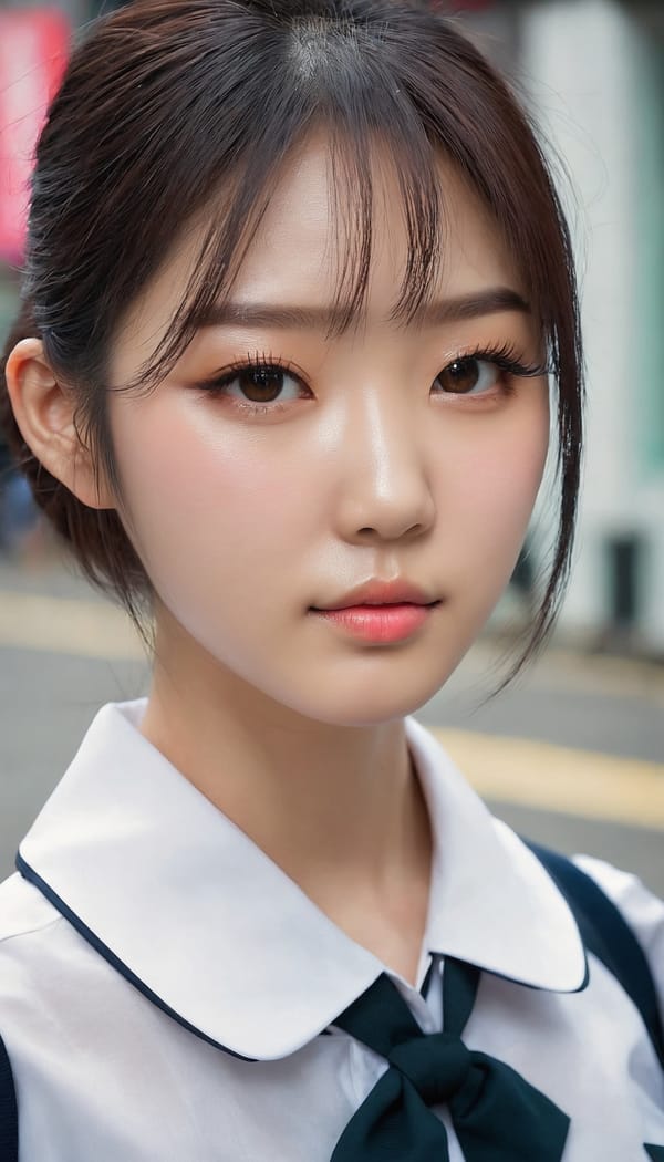 Tags: 21872187, SDXL
{"3": {"inputs": {"seed": 205529290724448, "steps": 32, "cfg": 6.13, "sampler_name": "dpmpp_2m", "scheduler": "karras", "denoise": 1.0, "model": ["27", 0], "positive": ["6", 0], "negative": ["7", 0], "latent_image": ["5", 0]}, "class_type": "KSampler"}, "4": {"inputs": {"ckpt_name": "juggernautxl.safetensors"}, "class_type": "CheckpointLoaderSimple"}, "5": {"inputs": {"width": 768, "height": 1344, "batch_size": 1}, "class_type": "EmptyLatentImage"}, "6": {"inputs": {"text": "25 year old girl, (korean:0.95), (slim:1.01), (detailed face:0.96), (double eyelids:1.13), (eyelashes:1.13), (pale skin:1.04), (temptress:0.95), (cute:0.96), (seductive pose:1.05), (blush:0.98), (seductive facial expression:1.12), (beautiful eyes:1.07), (sexy lips:0.95), (perky ass:1.06), (exposed ass:1.08), (looking back:1.12), (sexy ass:1.14), (thigh gap:0.98), (school uniform:1.13), choker, busy street, (textured skin:1.02), (soft lighting:1.09), (portra:1.04), (detailed skin:1.01), (RAW:1.04), (film:1.05), (skin fuzz:1.08), (candid cinema:1.07), (natural looking skin:1.00)", "clip": ["27", 1]}, "class_type": "CLIPTextEncode"}, "7": {"inputs": {"text": "(bad hands:1.09), (distorted:1.11), (twisted:1.14), (worst quality:1.08), (watermark:1.13), (open mouth:1.10), (low resolution:1.09)", "clip": ["27", 1]}, "class_type": "CLIPTextEncode"}, "8": {"inputs": {"samples": ["3", 0], "vae": ["4", 2]}, "class_type": "VAEDecode"}, "25": {"inputs": {"lora_name": "nudify_xl.safetensors", "strength_model": 0.16, "strength_clip": 0.2, "model": ["4", 0], "clip": ["4", 1]}, "class_type": "LoraLoader"}, "26": {"inputs": {"lora_name": "shirtlift_SDXL_v2.safetensors", "strength_model": 0.03, "strength_clip": 0.13, "model": ["25", 0], "clip": ["25", 1]}, "class_type": "LoraLoader"}, "27": {"inputs": {"lora_name": "PerfectEyesXL.safetensors", "strength_model": 0.16, "strength_clip": 0.17, "model": ["26", 0], "clip": ["26", 1]}, "class_type": "LoraLoader"}, "30": {"inputs": {"model_name": "4x_NMKD-Superscale-SP_178000_G.pth"}, "class_type": "UpscaleModelLoader"}, "31": {"inputs": {"upscale_model": ["30", 0], "image": ["8", 0]}, "class_type": "ImageUpscaleWithModel"}, "32": {"inputs": {"upscale_method": "lanczos", "scale_by": 0.5, "image": ["31", 0]}, "class_type": "ImageScaleBy"}, "33": {"inputs": {"pixels": ["32", 0], "vae": ["4", 2]}, "class_type": "VAEEncode"}, "34": {"inputs": {"seed": 205529290724448, "steps": 32, "cfg": 6.13, "sampler_name": "dpmpp_2m", "scheduler": "karras", "denoise": 0.3, "model": ["27", 0], "positive": ["6", 0], "negative": ["7", 0], "latent_image": ["33", 0]}, "class_type": "KSampler"}, "36": {"inputs": {"samples": ["34", 0], "vae": ["4", 2]}, "class_type": "VAEDecode"}, "39": {"inputs": {"filename_prefix": "comfyapi-1723773891656", "images": ["36", 0]}, "class_type": "SaveImage"}}