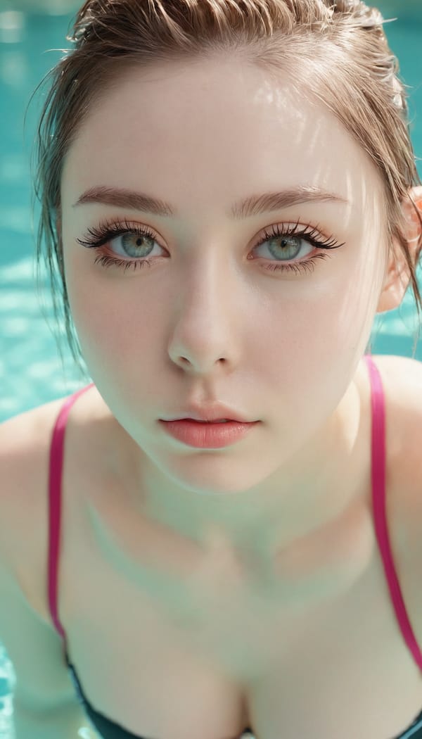 Tags: 21872187, SDXL
{"3": {"inputs": {"seed": 554697573566264, "steps": 32, "cfg": 5.14, "sampler_name": "dpmpp_2m", "scheduler": "karras", "denoise": 1.0, "model": ["27", 0], "positive": ["6", 0], "negative": ["7", 0], "latent_image": ["5", 0]}, "class_type": "KSampler"}, "4": {"inputs": {"ckpt_name": "juggernautxl.safetensors"}, "class_type": "CheckpointLoaderSimple"}, "5": {"inputs": {"width": 768, "height": 1344, "batch_size": 1}, "class_type": "EmptyLatentImage"}, "6": {"inputs": {"text": "21 year old girl, (blush:0.97), (seductive pose:1.10), (cute:0.96), (pale skin:0.96), (beautiful eyes:1.11), (seductive facial expression:0.95), (slim:1.06), (idol:1.11), (detailed face:1.08), (sexy lips:0.97), (double eyelids:1.11), (eyelashes:1.10), (in a seductive pose:1.13), (large perky breasts:0.98), (cleavage:1.07), (thigh gap:1.10), (in a swimsuit:0.99) at a pool, (skin fuzz:1.03), (RAW:1.00), (portra:1.05), (detailed skin:1.06), (candid cinema:1.05), (textured skin:1.02), (film:1.01), (soft lighting:1.03)", "clip": ["27", 1]}, "class_type": "CLIPTextEncode"}, "7": {"inputs": {"text": "(worst quality:1.06), (distorted:1.11), (watermark:1.13), (bad hands:1.13), (low resolution:1.13), (twisted:1.09), (open mouth:1.13)", "clip": ["27", 1]}, "class_type": "CLIPTextEncode"}, "8": {"inputs": {"samples": ["3", 0], "vae": ["4", 2]}, "class_type": "VAEDecode"}, "25": {"inputs": {"lora_name": "nudify_xl.safetensors", "strength_model": 0.19, "strength_clip": 0.0, "model": ["4", 0], "clip": ["4", 1]}, "class_type": "LoraLoader"}, "26": {"inputs": {"lora_name": "shirtlift_SDXL_v2.safetensors", "strength_model": 0.01, "strength_clip": 0.12, "model": ["25", 0], "clip": ["25", 1]}, "class_type": "LoraLoader"}, "27": {"inputs": {"lora_name": "PerfectEyesXL.safetensors", "strength_model": 0.09, "strength_clip": 0.16, "model": ["26", 0], "clip": ["26", 1]}, "class_type": "LoraLoader"}, "30": {"inputs": {"model_name": "4x_NMKD-Superscale-SP_178000_G.pth"}, "class_type": "UpscaleModelLoader"}, "31": {"inputs": {"upscale_model": ["30", 0], "image": ["8", 0]}, "class_type": "ImageUpscaleWithModel"}, "32": {"inputs": {"upscale_method": "lanczos", "scale_by": 0.5, "image": ["31", 0]}, "class_type": "ImageScaleBy"}, "33": {"inputs": {"pixels": ["32", 0], "vae": ["4", 2]}, "class_type": "VAEEncode"}, "34": {"inputs": {"seed": 554697573566264, "steps": 32, "cfg": 5.14, "sampler_name": "dpmpp_2m", "scheduler": "karras", "denoise": 0.3, "model": ["27", 0], "positive": ["6", 0], "negative": ["7", 0], "latent_image": ["33", 0]}, "class_type": "KSampler"}, "36": {"inputs": {"samples": ["34", 0], "vae": ["4", 2]}, "class_type": "VAEDecode"}, "39": {"inputs": {"filename_prefix": "comfyapi-1716665059306", "images": ["36", 0]}, "class_type": "SaveImage"}}