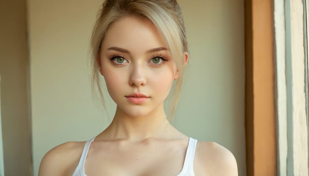 Tags: 21872187, SDXL
{"3": {"inputs": {"seed": 788351849785072, "steps": 64, "cfg": 6.35, "sampler_name": "dpmpp_2m", "scheduler": "karras", "denoise": 1.0, "model": ["27", 0], "positive": ["6", 0], "negative": ["7", 0], "latent_image": ["5", 0]}, "class_type": "KSampler"}, "4": {"inputs": {"ckpt_name": "juggernautxl.safetensors"}, "class_type": "CheckpointLoaderSimple"}, "5": {"inputs": {"width": 1344, "height": 768, "batch_size": 1}, "class_type": "EmptyLatentImage"}, "6": {"inputs": {"text": "20 year old girl, (ukrainian:0.99), (eyelashes:1.09), (double eyelids:1.09), (sexy lips:0.97), (beautiful eyes:0.95), (cute:1.14), (blush:0.95), (pale skin:0.95), (idol:1.09), (temptress:1.03), (slim:1.12), (detailed face:1.05), (seductive facial expression:1.11), (in a seductive pose:1.04), (large perky breasts:0.96), (cleavage:0.99), (thigh gap:1.05), (white tanktop:1.04), busy street, (skin fuzz:1.00), (film:1.03), (natural looking skin:1.09), (candid cinema:1.08), (RAW:1.08), (detailed skin:1.08), (soft lighting:1.09), (textured skin:1.03), (portra:1.00)", "clip": ["27", 1]}, "class_type": "CLIPTextEncode"}, "7": {"inputs": {"text": "(open mouth:1.06), (low resolution:1.08), (twisted:1.14), (watermark:1.10), (bad hands:1.06), (distorted:1.14), (worst quality:1.12)", "clip": ["27", 1]}, "class_type": "CLIPTextEncode"}, "8": {"inputs": {"samples": ["3", 0], "vae": ["4", 2]}, "class_type": "VAEDecode"}, "25": {"inputs": {"lora_name": "nudify_xl.safetensors", "strength_model": 0.29, "strength_clip": 0.34, "model": ["4", 0], "clip": ["4", 1]}, "class_type": "LoraLoader"}, "26": {"inputs": {"lora_name": "shirtlift_SDXL_v2.safetensors", "strength_model": 0.19, "strength_clip": 0.06, "model": ["25", 0], "clip": ["25", 1]}, "class_type": "LoraLoader"}, "27": {"inputs": {"lora_name": "PerfectEyesXL.safetensors", "strength_model": 0.11, "strength_clip": 0.18, "model": ["26", 0], "clip": ["26", 1]}, "class_type": "LoraLoader"}, "30": {"inputs": {"model_name": "4x_NMKD-Superscale-SP_178000_G.pth"}, "class_type": "UpscaleModelLoader"}, "31": {"inputs": {"upscale_model": ["30", 0], "image": ["8", 0]}, "class_type": "ImageUpscaleWithModel"}, "32": {"inputs": {"upscale_method": "lanczos", "scale_by": 0.5, "image": ["31", 0]}, "class_type": "ImageScaleBy"}, "33": {"inputs": {"pixels": ["32", 0], "vae": ["4", 2]}, "class_type": "VAEEncode"}, "34": {"inputs": {"seed": 788351849785072, "steps": 64, "cfg": 6.35, "sampler_name": "dpmpp_2m", "scheduler": "karras", "denoise": 0.3, "model": ["27", 0], "positive": ["6", 0], "negative": ["7", 0], "latent_image": ["33", 0]}, "class_type": "KSampler"}, "36": {"inputs": {"samples": ["34", 0], "vae": ["4", 2]}, "class_type": "VAEDecode"}, "39": {"inputs": {"filename_prefix": "comfyapi-1718241134981", "images": ["36", 0]}, "class_type": "SaveImage"}}