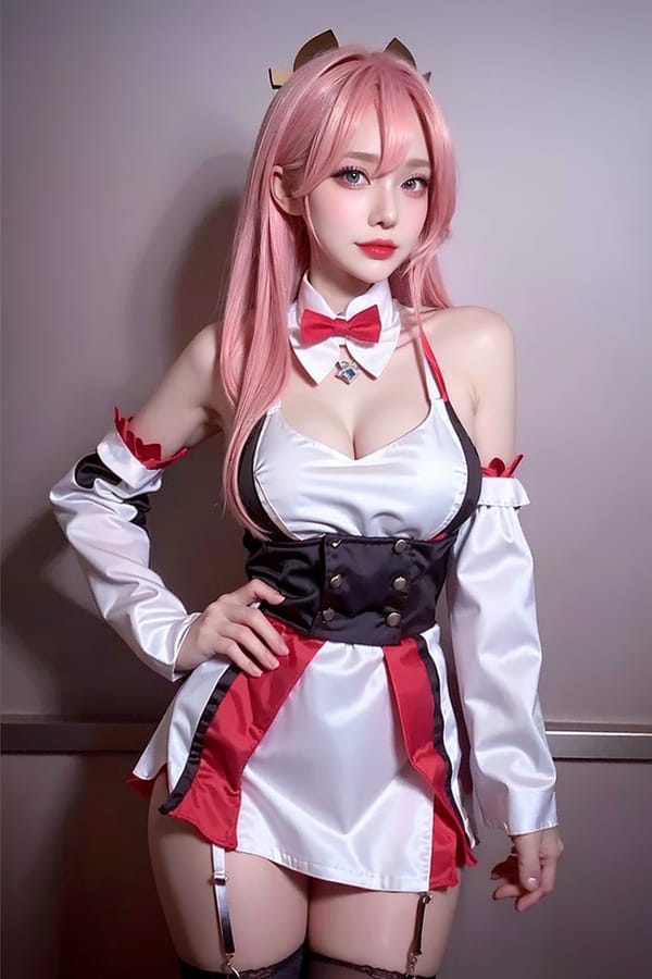 Tags: 21872187
<lora:koreanDollLikeness:0.60>, <lora:YaeMiko_Test:0.76>, (ukrainian:1.05), maid cafe, stockings, (maid costume:1.20), choker, bowtie, headband, (pleated skirt:0.98), (seductive pose:1.15), extremely detailed eyes, cute, (photorealistic:0.95), sexy lips, seductive smile, double eyelids, RAW, best quality, sharp, hyper realistic, tall, (thigh gap:0.91), 1girl, (stunningly attractive:1.09), (dramatic:1.02)
Negative prompt: anime, black and white, disfigured, (worst quality:2.20)
Steps: 32, Sampler: DPM++ 2M Karras, CFG scale: 5.93, Seed: 3377211729, Size: 512x768, Model hash: fc2511737a, Model: chilloutmix_NiPrunedFp32Fix, Seed resize from: -1x-1, Denoising strength: 0.45, Version: v1.2.1, Hires upscale: 2.0, Hires steps: 32, Hires upscaler: ESRGAN_4x