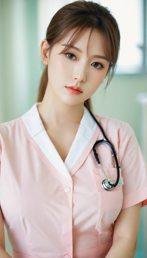 Tags: 21872187, SDXL
{"3": {"inputs": {"seed": 963868752534165, "steps": 64, "cfg": 6.36, "sampler_name": "dpmpp_2m", "scheduler": "karras", "denoise": 1.0, "model": ["27", 0], "positive": ["6", 0], "negative": ["7", 0], "latent_image": ["5", 0]}, "class_type": "KSampler"}, "4": {"inputs": {"ckpt_name": "leosamsHelloworldSDXL_helloworldSDXL32DPO.safetensors"}, "class_type": "CheckpointLoaderSimple"}, "5": {"inputs": {"width": 768, "height": 1344, "batch_size": 1}, "class_type": "EmptyLatentImage"}, "6": {"inputs": {"text": "25 year old girl, (beautiful eyes:1.13), (sexy lips:1.12), (seductive facial expression:1.02), (double eyelids:1.01), (idol:1.02), (temptress:1.08), (pale skin:1.05), (cute:1.10), (seductive pose:0.98), (blush:1.13), (eyelashes:1.02), (slim:1.10), (detailed face:1.09), (in a seductive pose:1.12), (large perky breasts:0.96), (cleavage:1.08), (thigh gap:0.96), (nurse in uniform:1.13) working in a hospital ward, (detailed skin:1.08), (RAW:1.01), (portra:1.01), (candid cinema:1.08), (skin fuzz:1.04), (natural looking skin:1.00), (textured skin:1.00), (soft lighting:1.01), (film:1.05)", "clip": ["27", 1]}, "class_type": "CLIPTextEncode"}, "7": {"inputs": {"text": "(distorted:1.08), (worst quality:1.13), (watermark:1.14), (low resolution:1.06), (twisted:1.12), (open mouth:1.05), (bad hands:1.10)", "clip": ["27", 1]}, "class_type": "CLIPTextEncode"}, "8": {"inputs": {"samples": ["3", 0], "vae": ["4", 2]}, "class_type": "VAEDecode"}, "25": {"inputs": {"lora_name": "nudify_xl.safetensors", "strength_model": 0.15, "strength_clip": 0.01, "model": ["4", 0], "clip": ["4", 1]}, "class_type": "LoraLoader"}, "26": {"inputs": {"lora_name": "shirtlift_SDXL_v2.safetensors", "strength_model": 0.06, "strength_clip": 0.02, "model": ["25", 0], "clip": ["25", 1]}, "class_type": "LoraLoader"}, "27": {"inputs": {"lora_name": "PerfectEyesXL.safetensors", "strength_model": 0.1, "strength_clip": 0.14, "model": ["26", 0], "clip": ["26", 1]}, "class_type": "LoraLoader"}, "30": {"inputs": {"model_name": "4x_NMKD-Superscale-SP_178000_G.pth"}, "class_type": "UpscaleModelLoader"}, "31": {"inputs": {"upscale_model": ["30", 0], "image": ["8", 0]}, "class_type": "ImageUpscaleWithModel"}, "32": {"inputs": {"upscale_method": "lanczos", "scale_by": 0.5, "image": ["31", 0]}, "class_type": "ImageScaleBy"}, "33": {"inputs": {"pixels": ["32", 0], "vae": ["4", 2]}, "class_type": "VAEEncode"}, "34": {"inputs": {"seed": 963868752534165, "steps": 64, "cfg": 6.36, "sampler_name": "dpmpp_2m", "scheduler": "karras", "denoise": 0.3, "model": ["27", 0], "positive": ["6", 0], "negative": ["7", 0], "latent_image": ["33", 0]}, "class_type": "KSampler"}, "36": {"inputs": {"samples": ["34", 0], "vae": ["4", 2]}, "class_type": "VAEDecode"}, "39": {"inputs": {"filename_prefix": "comfyapi-1707237045371", "images": ["36", 0]}, "class_type": "SaveImage"}}