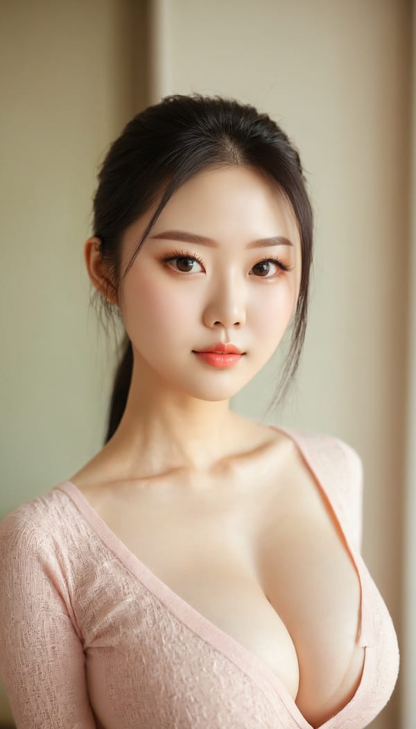 Tags: 21872187, SDXL
{"3": {"inputs": {"seed": 571638942804065, "steps": 32, "cfg": 6.12, "sampler_name": "dpmpp_2m", "scheduler": "karras", "denoise": 1.0, "model": ["27", 0], "positive": ["6", 0], "negative": ["7", 0], "latent_image": ["5", 0]}, "class_type": "KSampler"}, "4": {"inputs": {"ckpt_name": "juggernautxl.safetensors"}, "class_type": "CheckpointLoaderSimple"}, "5": {"inputs": {"width": 768, "height": 1344, "batch_size": 1}, "class_type": "EmptyLatentImage"}, "6": {"inputs": {"text": "28 year old girl, (chinese:1.00), (blush:1.12), (pale skin:1.04), (beautiful eyes:0.96), (double eyelids:1.07), (sexy lips:1.03), (seductive facial expression:0.97), (slim:1.07), (detailed face:1.13), (temptress:0.97), (idol:1.13), (cute:1.02), (eyelashes:1.13), (in a seductive pose:1.06), (large perky breasts:1.14), (cleavage:1.09), (thigh gap:0.97), (an office lady:0.97), (textured skin:1.03), (skin fuzz:1.05), (portra:1.00), (natural looking skin:1.04), (candid cinema:1.01), (soft lighting:1.04), (RAW:1.02), (film:1.08), (detailed skin:1.08)", "clip": ["27", 1]}, "class_type": "CLIPTextEncode"}, "7": {"inputs": {"text": "(watermark:1.12), (worst quality:1.06), (distorted:1.14), (bad hands:1.13), (twisted:1.14), (low resolution:1.09), (open mouth:1.07)", "clip": ["27", 1]}, "class_type": "CLIPTextEncode"}, "8": {"inputs": {"samples": ["3", 0], "vae": ["4", 2]}, "class_type": "VAEDecode"}, "25": {"inputs": {"lora_name": "nudify_xl.safetensors", "strength_model": 0.18, "strength_clip": 0.24, "model": ["4", 0], "clip": ["4", 1]}, "class_type": "LoraLoader"}, "26": {"inputs": {"lora_name": "shirtlift_SDXL_v2.safetensors", "strength_model": 0.12, "strength_clip": 0.18, "model": ["25", 0], "clip": ["25", 1]}, "class_type": "LoraLoader"}, "27": {"inputs": {"lora_name": "PerfectEyesXL.safetensors", "strength_model": 0.03, "strength_clip": 0.15, "model": ["26", 0], "clip": ["26", 1]}, "class_type": "LoraLoader"}, "30": {"inputs": {"model_name": "4x_NMKD-Superscale-SP_178000_G.pth"}, "class_type": "UpscaleModelLoader"}, "31": {"inputs": {"upscale_model": ["30", 0], "image": ["8", 0]}, "class_type": "ImageUpscaleWithModel"}, "32": {"inputs": {"upscale_method": "lanczos", "scale_by": 0.5, "image": ["31", 0]}, "class_type": "ImageScaleBy"}, "33": {"inputs": {"pixels": ["32", 0], "vae": ["4", 2]}, "class_type": "VAEEncode"}, "34": {"inputs": {"seed": 571638942804065, "steps": 32, "cfg": 6.12, "sampler_name": "dpmpp_2m", "scheduler": "karras", "denoise": 0.3, "model": ["27", 0], "positive": ["6", 0], "negative": ["7", 0], "latent_image": ["33", 0]}, "class_type": "KSampler"}, "36": {"inputs": {"samples": ["34", 0], "vae": ["4", 2]}, "class_type": "VAEDecode"}, "39": {"inputs": {"filename_prefix": "comfyapi-1716322266298", "images": ["36", 0]}, "class_type": "SaveImage"}}