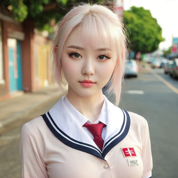 Tags: 21872187, SDXL
{"3": {"inputs": {"seed": 297639083571388, "steps": 32, "cfg": 6.06, "sampler_name": "dpmpp_2m", "scheduler": "karras", "denoise": 1.0, "model": ["27", 0], "positive": ["6", 0], "negative": ["7", 0], "latent_image": ["5", 0]}, "class_type": "KSampler"}, "4": {"inputs": {"ckpt_name": "juggernautxl.safetensors"}, "class_type": "CheckpointLoaderSimple"}, "5": {"inputs": {"width": 1024, "height": 1024, "batch_size": 1}, "class_type": "EmptyLatentImage"}, "6": {"inputs": {"text": "21 year old girl, (idol:0.98), (seductive pose:0.96), (cute:1.10), (sexy lips:1.02), (eyelashes:1.06), (double eyelids:1.13), (pale skin:1.10), (blush:1.03), (temptress:1.13), (detailed face:0.96), (beautiful eyes:0.96), (slim:0.98), (seductive facial expression:1.09), (in a seductive pose:0.99), (large perky breasts:0.95), (cleavage:1.02), (thigh gap:1.01), (school uniform:1.09), choker, busy street, (film:1.01), (skin fuzz:1.02), (soft lighting:1.06), (portra:1.06), (RAW:1.02), (natural looking skin:1.08), (textured skin:1.07), (detailed skin:1.06), (candid cinema:1.02)", "clip": ["27", 1]}, "class_type": "CLIPTextEncode"}, "7": {"inputs": {"text": "(worst quality:1.06), (twisted:1.05), (bad hands:1.12), (distorted:1.10), (open mouth:1.06), (watermark:1.07), (low resolution:1.07)", "clip": ["27", 1]}, "class_type": "CLIPTextEncode"}, "8": {"inputs": {"samples": ["3", 0], "vae": ["4", 2]}, "class_type": "VAEDecode"}, "25": {"inputs": {"lora_name": "nudify_xl.safetensors", "strength_model": 0.25, "strength_clip": 0.34, "model": ["4", 0], "clip": ["4", 1]}, "class_type": "LoraLoader"}, "26": {"inputs": {"lora_name": "shirtlift_SDXL_v2.safetensors", "strength_model": 0.07, "strength_clip": 0.17, "model": ["25", 0], "clip": ["25", 1]}, "class_type": "LoraLoader"}, "27": {"inputs": {"lora_name": "PerfectEyesXL.safetensors", "strength_model": 0.09, "strength_clip": 0.13, "model": ["26", 0], "clip": ["26", 1]}, "class_type": "LoraLoader"}, "30": {"inputs": {"model_name": "4x_NMKD-Superscale-SP_178000_G.pth"}, "class_type": "UpscaleModelLoader"}, "31": {"inputs": {"upscale_model": ["30", 0], "image": ["8", 0]}, "class_type": "ImageUpscaleWithModel"}, "32": {"inputs": {"upscale_method": "lanczos", "scale_by": 0.5, "image": ["31", 0]}, "class_type": "ImageScaleBy"}, "33": {"inputs": {"pixels": ["32", 0], "vae": ["4", 2]}, "class_type": "VAEEncode"}, "34": {"inputs": {"seed": 297639083571388, "steps": 32, "cfg": 6.06, "sampler_name": "dpmpp_2m", "scheduler": "karras", "denoise": 0.3, "model": ["27", 0], "positive": ["6", 0], "negative": ["7", 0], "latent_image": ["33", 0]}, "class_type": "KSampler"}, "36": {"inputs": {"samples": ["34", 0], "vae": ["4", 2]}, "class_type": "VAEDecode"}, "39": {"inputs": {"filename_prefix": "comfyapi-1725790298922", "images": ["36", 0]}, "class_type": "SaveImage"}}