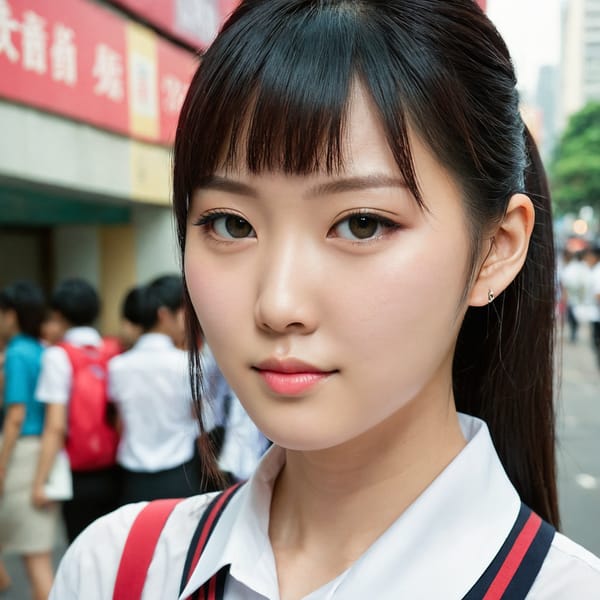 Tags: 21872187, SDXL
{"3": {"inputs": {"seed": 217921061631362, "steps": 32, "cfg": 7.13, "sampler_name": "dpmpp_2m", "scheduler": "karras", "denoise": 1.0, "model": ["27", 0], "positive": ["6", 0], "negative": ["7", 0], "latent_image": ["5", 0]}, "class_type": "KSampler"}, "4": {"inputs": {"ckpt_name": "juggernautXL_v8Rundiffusion.safetensors"}, "class_type": "CheckpointLoaderSimple"}, "5": {"inputs": {"width": 1024, "height": 1024, "batch_size": 1}, "class_type": "EmptyLatentImage"}, "6": {"inputs": {"text": "27 year old girl, (taiwanese:1.10), (sexy lips:0.95), (temptress:0.99), (slim:0.97), (seductive facial expression:0.95), (idol:1.05), (detailed face:1.10), (seductive pose:0.97), (cute:0.97), (double eyelids:0.97), (beautiful eyes:1.02), (pale skin:1.10), (blush:1.04), (in a seductive pose:1.05), (large perky breasts:1.07), (cleavage:1.02), (thigh gap:1.03), (school uniform:1.05), choker, busy street, (candid cinema:1.04), (textured skin:1.04), (detailed skin:1.03), (soft lighting:1.00), (skin fuzz:1.08), (portra:1.05), (film:1.09), (natural looking skin:1.07), (RAW:1.03)", "clip": ["27", 1]}, "class_type": "CLIPTextEncode"}, "7": {"inputs": {"text": "(bad hands:1.10), (distorted:1.05), (low resolution:1.05), (worst quality:1.11), (watermark:1.09), (open mouth:1.07), (twisted:1.10)", "clip": ["27", 1]}, "class_type": "CLIPTextEncode"}, "8": {"inputs": {"samples": ["3", 0], "vae": ["4", 2]}, "class_type": "VAEDecode"}, "25": {"inputs": {"lora_name": "nudify_xl.safetensors", "strength_model": 0.01, "strength_clip": 0.02, "model": ["4", 0], "clip": ["4", 1]}, "class_type": "LoraLoader"}, "26": {"inputs": {"lora_name": "shirtlift_SDXL_v2.safetensors", "strength_model": 0.04, "strength_clip": 0.04, "model": ["25", 0], "clip": ["25", 1]}, "class_type": "LoraLoader"}, "27": {"inputs": {"lora_name": "PerfectEyesXL.safetensors", "strength_model": 0.11, "strength_clip": 0.05, "model": ["26", 0], "clip": ["26", 1]}, "class_type": "LoraLoader"}, "30": {"inputs": {"model_name": "4x_NMKD-Superscale-SP_178000_G.pth"}, "class_type": "UpscaleModelLoader"}, "31": {"inputs": {"upscale_model": ["30", 0], "image": ["8", 0]}, "class_type": "ImageUpscaleWithModel"}, "32": {"inputs": {"upscale_method": "lanczos", "scale_by": 0.5, "image": ["31", 0]}, "class_type": "ImageScaleBy"}, "33": {"inputs": {"pixels": ["32", 0], "vae": ["4", 2]}, "class_type": "VAEEncode"}, "34": {"inputs": {"seed": 217921061631362, "steps": 32, "cfg": 7.13, "sampler_name": "dpmpp_2m", "scheduler": "karras", "denoise": 0.3, "model": ["27", 0], "positive": ["6", 0], "negative": ["7", 0], "latent_image": ["33", 0]}, "class_type": "KSampler"}, "36": {"inputs": {"samples": ["34", 0], "vae": ["4", 2]}, "class_type": "VAEDecode"}, "39": {"inputs": {"filename_prefix": "comfyapi-1707595598207", "images": ["36", 0]}, "class_type": "SaveImage"}}