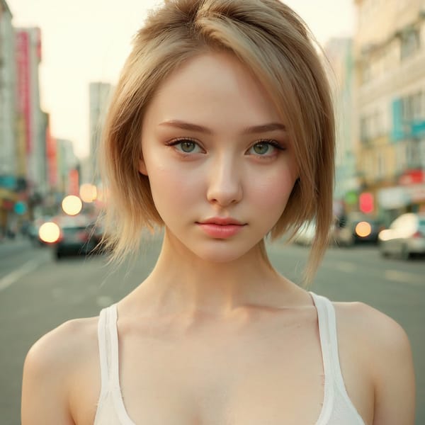 Tags: 21872187, SDXL
{"3": {"inputs": {"seed": 453982317315305, "steps": 64, "cfg": 7.38, "sampler_name": "dpmpp_2m", "scheduler": "karras", "denoise": 1.0, "model": ["27", 0], "positive": ["6", 0], "negative": ["7", 0], "latent_image": ["5", 0]}, "class_type": "KSampler"}, "4": {"inputs": {"ckpt_name": "juggernautxl.safetensors"}, "class_type": "CheckpointLoaderSimple"}, "5": {"inputs": {"width": 1024, "height": 1024, "batch_size": 1}, "class_type": "EmptyLatentImage"}, "6": {"inputs": {"text": "20 year old girl, (russian:1.08), (seductive facial expression:1.11), (sexy lips:1.05), (double eyelids:1.13), (seductive pose:1.02), (idol:1.05), (cute:0.97), (detailed face:1.03), (beautiful eyes:1.03), (blush:0.98), (temptress:1.12), (slim:1.01), (pale skin:1.14), (eyelashes:0.96), (in a seductive pose:0.95), (large perky breasts:0.96), (cleavage:0.97), (thigh gap:0.96), (white tanktop:0.96), busy street, (detailed skin:1.09), (textured skin:1.05), (candid cinema:1.07), (skin fuzz:1.09), (film:1.02), (RAW:1.01), (natural looking skin:1.01), (portra:1.06), (soft lighting:1.02)", "clip": ["27", 1]}, "class_type": "CLIPTextEncode"}, "7": {"inputs": {"text": "(twisted:1.14), (bad hands:1.07), (worst quality:1.06), (open mouth:1.07), (distorted:1.13), (low resolution:1.06), (watermark:1.07)", "clip": ["27", 1]}, "class_type": "CLIPTextEncode"}, "8": {"inputs": {"samples": ["3", 0], "vae": ["4", 2]}, "class_type": "VAEDecode"}, "25": {"inputs": {"lora_name": "nudify_xl.safetensors", "strength_model": 0.25, "strength_clip": 0.08, "model": ["4", 0], "clip": ["4", 1]}, "class_type": "LoraLoader"}, "26": {"inputs": {"lora_name": "shirtlift_SDXL_v2.safetensors", "strength_model": 0.19, "strength_clip": 0.02, "model": ["25", 0], "clip": ["25", 1]}, "class_type": "LoraLoader"}, "27": {"inputs": {"lora_name": "PerfectEyesXL.safetensors", "strength_model": 0.17, "strength_clip": 0.07, "model": ["26", 0], "clip": ["26", 1]}, "class_type": "LoraLoader"}, "30": {"inputs": {"model_name": "4x_NMKD-Superscale-SP_178000_G.pth"}, "class_type": "UpscaleModelLoader"}, "31": {"inputs": {"upscale_model": ["30", 0], "image": ["8", 0]}, "class_type": "ImageUpscaleWithModel"}, "32": {"inputs": {"upscale_method": "lanczos", "scale_by": 0.5, "image": ["31", 0]}, "class_type": "ImageScaleBy"}, "33": {"inputs": {"pixels": ["32", 0], "vae": ["4", 2]}, "class_type": "VAEEncode"}, "34": {"inputs": {"seed": 453982317315305, "steps": 64, "cfg": 7.38, "sampler_name": "dpmpp_2m", "scheduler": "karras", "denoise": 0.3, "model": ["27", 0], "positive": ["6", 0], "negative": ["7", 0], "latent_image": ["33", 0]}, "class_type": "KSampler"}, "36": {"inputs": {"samples": ["34", 0], "vae": ["4", 2]}, "class_type": "VAEDecode"}, "39": {"inputs": {"filename_prefix": "comfyapi-1726694415430", "images": ["36", 0]}, "class_type": "SaveImage"}}