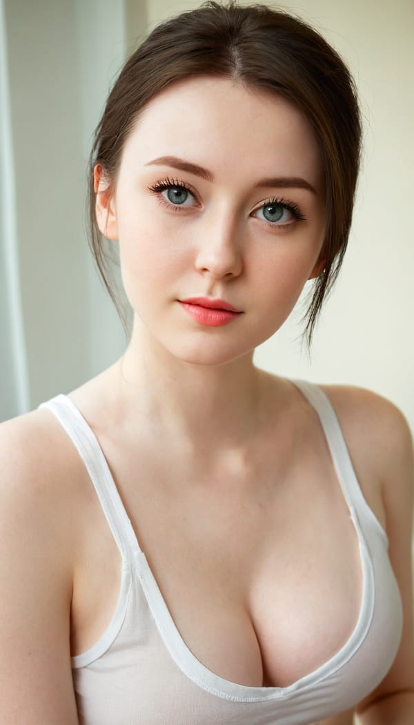 Tags: 21872187, SDXL
{"3": {"inputs": {"seed": 218202364018134, "steps": 64, "cfg": 6.13, "sampler_name": "dpmpp_2m", "scheduler": "karras", "denoise": 1.0, "model": ["27", 0], "positive": ["6", 0], "negative": ["7", 0], "latent_image": ["5", 0]}, "class_type": "KSampler"}, "4": {"inputs": {"ckpt_name": "juggernautXL_v8Rundiffusion.safetensors"}, "class_type": "CheckpointLoaderSimple"}, "5": {"inputs": {"width": 768, "height": 1344, "batch_size": 1}, "class_type": "EmptyLatentImage"}, "6": {"inputs": {"text": "28 year old girl, (irish:1.10), (pale skin:1.09), (double eyelids:1.04), (slim:1.03), (seductive pose:1.14), (beautiful eyes:1.08), (detailed face:0.95), (idol:1.12), (cute:1.00), (eyelashes:1.06), (seductive facial expression:0.98), (sexy lips:1.07), (temptress:1.03), (in a seductive pose:1.03), (large perky breasts:1.01), (cleavage:1.10), (thigh gap:1.01), (white tanktop:1.09), busy street, (textured skin:1.00), (soft lighting:1.08), (RAW:1.08), (candid cinema:1.04), (skin fuzz:1.01), (detailed skin:1.04), (film:1.09), (portra:1.07), (natural looking skin:1.02)", "clip": ["27", 1]}, "class_type": "CLIPTextEncode"}, "7": {"inputs": {"text": "(worst quality:1.06), (low resolution:1.10), (watermark:1.11), (bad hands:1.07), (distorted:1.12), (twisted:1.09), (open mouth:1.08)", "clip": ["27", 1]}, "class_type": "CLIPTextEncode"}, "8": {"inputs": {"samples": ["3", 0], "vae": ["4", 2]}, "class_type": "VAEDecode"}, "25": {"inputs": {"lora_name": "nudify_xl.safetensors", "strength_model": 0.3, "strength_clip": 0.26, "model": ["4", 0], "clip": ["4", 1]}, "class_type": "LoraLoader"}, "26": {"inputs": {"lora_name": "shirtlift_SDXL_v2.safetensors", "strength_model": 0.03, "strength_clip": 0.01, "model": ["25", 0], "clip": ["25", 1]}, "class_type": "LoraLoader"}, "27": {"inputs": {"lora_name": "PerfectEyesXL.safetensors", "strength_model": 0.03, "strength_clip": 0.0, "model": ["26", 0], "clip": ["26", 1]}, "class_type": "LoraLoader"}, "30": {"inputs": {"model_name": "4x_NMKD-Superscale-SP_178000_G.pth"}, "class_type": "UpscaleModelLoader"}, "31": {"inputs": {"upscale_model": ["30", 0], "image": ["8", 0]}, "class_type": "ImageUpscaleWithModel"}, "32": {"inputs": {"upscale_method": "lanczos", "scale_by": 0.5, "image": ["31", 0]}, "class_type": "ImageScaleBy"}, "33": {"inputs": {"pixels": ["32", 0], "vae": ["4", 2]}, "class_type": "VAEEncode"}, "34": {"inputs": {"seed": 218202364018134, "steps": 64, "cfg": 6.13, "sampler_name": "dpmpp_2m", "scheduler": "karras", "denoise": 0.3, "model": ["27", 0], "positive": ["6", 0], "negative": ["7", 0], "latent_image": ["33", 0]}, "class_type": "KSampler"}, "36": {"inputs": {"samples": ["34", 0], "vae": ["4", 2]}, "class_type": "VAEDecode"}, "39": {"inputs": {"filename_prefix": "comfyapi-1707682066688", "images": ["36", 0]}, "class_type": "SaveImage"}}