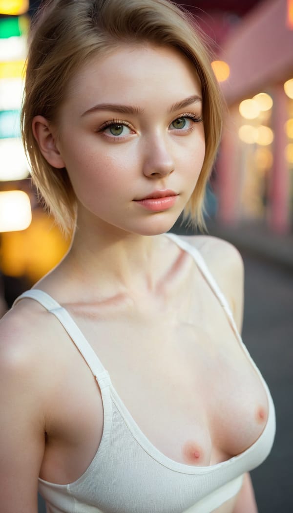 Tags: 21872187, SDXL
{"3": {"inputs": {"seed": 647310745660652, "steps": 32, "cfg": 7.78, "sampler_name": "dpmpp_2m", "scheduler": "karras", "denoise": 1.0, "model": ["27", 0], "positive": ["6", 0], "negative": ["7", 0], "latent_image": ["5", 0]}, "class_type": "KSampler"}, "4": {"inputs": {"ckpt_name": "juggernautxl.safetensors"}, "class_type": "CheckpointLoaderSimple"}, "5": {"inputs": {"width": 768, "height": 1344, "batch_size": 1}, "class_type": "EmptyLatentImage"}, "6": {"inputs": {"text": "21 year old girl, (irish:1.14), (ukrainian:1.12), (blush:1.05), (slim:1.01), (detailed face:1.11), (eyelashes:0.98), (seductive pose:0.96), (cute:1.07), (temptress:1.05), (double eyelids:0.97), (seductive facial expression:1.14), (sexy lips:1.08), (pale skin:1.08), (beautiful eyes:1.07), (on all fours:1.10), (spreading ass cheeks:1.05), (from behind:1.10), (backboob:0.95), (white tanktop:1.04), busy street, (soft lighting:1.04), (textured skin:1.00), (candid cinema:1.03), (film:1.06), (portra:1.06), (detailed skin:1.04), (natural looking skin:1.08), (RAW:1.05), (skin fuzz:1.06)", "clip": ["27", 1]}, "class_type": "CLIPTextEncode"}, "7": {"inputs": {"text": "(twisted:1.14), (open mouth:1.11), (worst quality:1.07), (bad hands:1.10), (distorted:1.06), (low resolution:1.11), (watermark:1.09)", "clip": ["27", 1]}, "class_type": "CLIPTextEncode"}, "8": {"inputs": {"samples": ["3", 0], "vae": ["4", 2]}, "class_type": "VAEDecode"}, "25": {"inputs": {"lora_name": "nudify_xl.safetensors", "strength_model": 0.03, "strength_clip": 0.04, "model": ["4", 0], "clip": ["4", 1]}, "class_type": "LoraLoader"}, "26": {"inputs": {"lora_name": "shirtlift_SDXL_v2.safetensors", "strength_model": 0.12, "strength_clip": 0.13, "model": ["25", 0], "clip": ["25", 1]}, "class_type": "LoraLoader"}, "27": {"inputs": {"lora_name": "PerfectEyesXL.safetensors", "strength_model": 0.17, "strength_clip": 0.06, "model": ["26", 0], "clip": ["26", 1]}, "class_type": "LoraLoader"}, "30": {"inputs": {"model_name": "4x_NMKD-Superscale-SP_178000_G.pth"}, "class_type": "UpscaleModelLoader"}, "31": {"inputs": {"upscale_model": ["30", 0], "image": ["8", 0]}, "class_type": "ImageUpscaleWithModel"}, "32": {"inputs": {"upscale_method": "lanczos", "scale_by": 0.5, "image": ["31", 0]}, "class_type": "ImageScaleBy"}, "33": {"inputs": {"pixels": ["32", 0], "vae": ["4", 2]}, "class_type": "VAEEncode"}, "34": {"inputs": {"seed": 647310745660652, "steps": 32, "cfg": 7.78, "sampler_name": "dpmpp_2m", "scheduler": "karras", "denoise": 0.3, "model": ["27", 0], "positive": ["6", 0], "negative": ["7", 0], "latent_image": ["33", 0]}, "class_type": "KSampler"}, "36": {"inputs": {"samples": ["34", 0], "vae": ["4", 2]}, "class_type": "VAEDecode"}, "39": {"inputs": {"filename_prefix": "comfyapi-1714460941930", "images": ["36", 0]}, "class_type": "SaveImage"}}