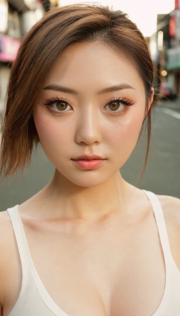 Tags: 21872187, SDXL
{"3": {"inputs": {"seed": 881183553153783, "steps": 32, "cfg": 6.29, "sampler_name": "dpmpp_2m", "scheduler": "karras", "denoise": 1.0, "model": ["27", 0], "positive": ["6", 0], "negative": ["7", 0], "latent_image": ["5", 0]}, "class_type": "KSampler"}, "4": {"inputs": {"ckpt_name": "juggernautxl.safetensors"}, "class_type": "CheckpointLoaderSimple"}, "5": {"inputs": {"width": 768, "height": 1344, "batch_size": 1}, "class_type": "EmptyLatentImage"}, "6": {"inputs": {"text": "25 year old girl, (japanese:1.04), (irish:1.10), (eyelashes:1.05), (blush:1.04), (temptress:1.01), (cute:0.98), (pale skin:0.98), (double eyelids:1.12), (beautiful eyes:1.05), (sexy lips:0.96), (seductive pose:1.04), (slim:1.02), (detailed face:1.13), (seductive facial expression:1.04), (in a seductive pose:1.00), (large perky breasts:0.99), (cleavage:1.10), (thigh gap:1.14), (white tanktop:1.01), busy street, (film:1.02), (detailed skin:1.01), (portra:1.07), (skin fuzz:1.08), (candid cinema:1.04), (soft lighting:1.01), (natural looking skin:1.04), (textured skin:1.07), (RAW:1.04)", "clip": ["27", 1]}, "class_type": "CLIPTextEncode"}, "7": {"inputs": {"text": "(watermark:1.11), (distorted:1.12), (open mouth:1.14), (low resolution:1.11), (worst quality:1.06), (twisted:1.11)", "clip": ["27", 1]}, "class_type": "CLIPTextEncode"}, "8": {"inputs": {"samples": ["3", 0], "vae": ["4", 2]}, "class_type": "VAEDecode"}, "25": {"inputs": {"lora_name": "nudify_xl.safetensors", "strength_model": 0.31, "strength_clip": 0.19, "model": ["4", 0], "clip": ["4", 1]}, "class_type": "LoraLoader"}, "26": {"inputs": {"lora_name": "shirtlift_SDXL_v2.safetensors", "strength_model": 0.17, "strength_clip": 0.06, "model": ["25", 0], "clip": ["25", 1]}, "class_type": "LoraLoader"}, "27": {"inputs": {"lora_name": "PerfectEyesXL.safetensors", "strength_model": 0.16, "strength_clip": 0.04, "model": ["26", 0], "clip": ["26", 1]}, "class_type": "LoraLoader"}, "30": {"inputs": {"model_name": "4x_NMKD-Superscale-SP_178000_G.pth"}, "class_type": "UpscaleModelLoader"}, "31": {"inputs": {"upscale_model": ["30", 0], "image": ["8", 0]}, "class_type": "ImageUpscaleWithModel"}, "32": {"inputs": {"upscale_method": "lanczos", "scale_by": 0.5, "image": ["31", 0]}, "class_type": "ImageScaleBy"}, "33": {"inputs": {"pixels": ["32", 0], "vae": ["4", 2]}, "class_type": "VAEEncode"}, "34": {"inputs": {"seed": 881183553153783, "steps": 32, "cfg": 6.29, "sampler_name": "dpmpp_2m", "scheduler": "karras", "denoise": 0.3, "model": ["27", 0], "positive": ["6", 0], "negative": ["7", 0], "latent_image": ["33", 0]}, "class_type": "KSampler"}, "36": {"inputs": {"samples": ["34", 0], "vae": ["4", 2]}, "class_type": "VAEDecode"}, "39": {"inputs": {"filename_prefix": "comfyapi-1734016470394", "images": ["36", 0]}, "class_type": "SaveImage"}}