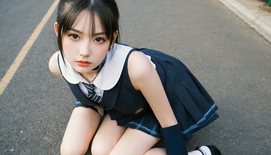 Tags: 21872187, SDXL
{"3": {"inputs": {"seed": 426178571064101, "steps": 64, "cfg": 5.37, "sampler_name": "dpmpp_2m", "scheduler": "karras", "denoise": 1.0, "model": ["27", 0], "positive": ["6", 0], "negative": ["7", 0], "latent_image": ["5", 0]}, "class_type": "KSampler"}, "4": {"inputs": {"ckpt_name": "helloworldxl.safetensors"}, "class_type": "CheckpointLoaderSimple"}, "5": {"inputs": {"width": 1344, "height": 768, "batch_size": 1}, "class_type": "EmptyLatentImage"}, "6": {"inputs": {"text": "19 year old girl, (beautiful eyes:1.13), (seductive facial expression:1.05), (eyelashes:1.02), (pale skin:1.04), (idol:0.99), (sexy lips:0.98), (detailed face:1.08), (cute:1.00), (double eyelids:0.98), (slim:1.07), (temptress:0.99), (seductive pose:1.06), (blush:1.00), (in a seductive pose:0.95), (large perky breasts:0.97), (cleavage:1.13), (thigh gap:1.06), (school uniform:1.02), choker, busy street, (RAW:1.00), (portra:1.02), (skin fuzz:1.03), (detailed skin:1.00), (candid cinema:1.03), (textured skin:1.03), (natural looking skin:1.08), (film:1.08), (soft lighting:1.00)", "clip": ["27", 1]}, "class_type": "CLIPTextEncode"}, "7": {"inputs": {"text": "(worst quality:1.11), (low resolution:1.08), (distorted:1.14), (open mouth:1.13), (bad hands:1.11), (twisted:1.05), (watermark:1.12)", "clip": ["27", 1]}, "class_type": "CLIPTextEncode"}, "8": {"inputs": {"samples": ["3", 0], "vae": ["4", 2]}, "class_type": "VAEDecode"}, "25": {"inputs": {"lora_name": "nudify_xl.safetensors", "strength_model": 0.21, "strength_clip": 0.03, "model": ["4", 0], "clip": ["4", 1]}, "class_type": "LoraLoader"}, "26": {"inputs": {"lora_name": "shirtlift_SDXL_v2.safetensors", "strength_model": 0.11, "strength_clip": 0.16, "model": ["25", 0], "clip": ["25", 1]}, "class_type": "LoraLoader"}, "27": {"inputs": {"lora_name": "PerfectEyesXL.safetensors", "strength_model": 0.13, "strength_clip": 0.1, "model": ["26", 0], "clip": ["26", 1]}, "class_type": "LoraLoader"}, "30": {"inputs": {"model_name": "4x_NMKD-Superscale-SP_178000_G.pth"}, "class_type": "UpscaleModelLoader"}, "31": {"inputs": {"upscale_model": ["30", 0], "image": ["8", 0]}, "class_type": "ImageUpscaleWithModel"}, "32": {"inputs": {"upscale_method": "lanczos", "scale_by": 0.5, "image": ["31", 0]}, "class_type": "ImageScaleBy"}, "33": {"inputs": {"pixels": ["32", 0], "vae": ["4", 2]}, "class_type": "VAEEncode"}, "34": {"inputs": {"seed": 426178571064101, "steps": 64, "cfg": 5.37, "sampler_name": "dpmpp_2m", "scheduler": "karras", "denoise": 0.3, "model": ["27", 0], "positive": ["6", 0], "negative": ["7", 0], "latent_image": ["33", 0]}, "class_type": "KSampler"}, "36": {"inputs": {"samples": ["34", 0], "vae": ["4", 2]}, "class_type": "VAEDecode"}, "39": {"inputs": {"filename_prefix": "comfyapi-1732844871416", "images": ["36", 0]}, "class_type": "SaveImage"}}