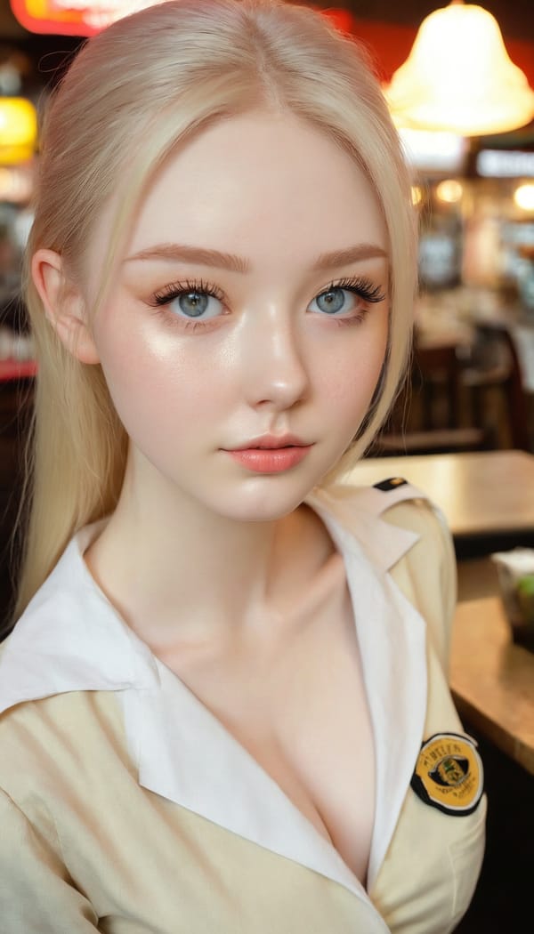 Tags: 21872187, SDXL
{"3": {"inputs": {"seed": 123293615236456, "steps": 32, "cfg": 6.61, "sampler_name": "dpmpp_2m", "scheduler": "karras", "denoise": 1.0, "model": ["27", 0], "positive": ["6", 0], "negative": ["7", 0], "latent_image": ["5", 0]}, "class_type": "KSampler"}, "4": {"inputs": {"ckpt_name": "juggernautxl.safetensors"}, "class_type": "CheckpointLoaderSimple"}, "5": {"inputs": {"width": 768, "height": 1344, "batch_size": 1}, "class_type": "EmptyLatentImage"}, "6": {"inputs": {"text": "19 year old girl, (irish:0.96), (double eyelids:1.14), (pale skin:1.14), (seductive pose:1.11), (beautiful eyes:1.07), (detailed face:1.00), (eyelashes:1.10), (cute:0.99), (slim:1.13), (seductive facial expression:1.04), (idol:0.95), (blush:1.14), (temptress:1.05), (sexy lips:1.00), (in a seductive pose:1.12), (large perky breasts:1.12), (cleavage:1.03), (thigh gap:1.06), (a waitress in uniform:1.05) working at a restaurant, (soft lighting:1.06), (candid cinema:1.00), (textured skin:1.05), (portra:1.05), (detailed skin:1.01), (film:1.06), (skin fuzz:1.03), (RAW:1.04), (natural looking skin:1.06)", "clip": ["27", 1]}, "class_type": "CLIPTextEncode"}, "7": {"inputs": {"text": "(watermark:1.08), (twisted:1.05), (bad hands:1.05), (low resolution:1.13), (worst quality:1.06), (distorted:1.14), (open mouth:1.11)", "clip": ["27", 1]}, "class_type": "CLIPTextEncode"}, "8": {"inputs": {"samples": ["3", 0], "vae": ["4", 2]}, "class_type": "VAEDecode"}, "25": {"inputs": {"lora_name": "nudify_xl.safetensors", "strength_model": 0.05, "strength_clip": 0.21, "model": ["4", 0], "clip": ["4", 1]}, "class_type": "LoraLoader"}, "26": {"inputs": {"lora_name": "shirtlift_SDXL_v2.safetensors", "strength_model": 0.11, "strength_clip": 0.1, "model": ["25", 0], "clip": ["25", 1]}, "class_type": "LoraLoader"}, "27": {"inputs": {"lora_name": "PerfectEyesXL.safetensors", "strength_model": 0.12, "strength_clip": 0.13, "model": ["26", 0], "clip": ["26", 1]}, "class_type": "LoraLoader"}, "30": {"inputs": {"model_name": "4x_NMKD-Superscale-SP_178000_G.pth"}, "class_type": "UpscaleModelLoader"}, "31": {"inputs": {"upscale_model": ["30", 0], "image": ["8", 0]}, "class_type": "ImageUpscaleWithModel"}, "32": {"inputs": {"upscale_method": "lanczos", "scale_by": 0.5, "image": ["31", 0]}, "class_type": "ImageScaleBy"}, "33": {"inputs": {"pixels": ["32", 0], "vae": ["4", 2]}, "class_type": "VAEEncode"}, "34": {"inputs": {"seed": 123293615236456, "steps": 32, "cfg": 6.61, "sampler_name": "dpmpp_2m", "scheduler": "karras", "denoise": 0.3, "model": ["27", 0], "positive": ["6", 0], "negative": ["7", 0], "latent_image": ["33", 0]}, "class_type": "KSampler"}, "36": {"inputs": {"samples": ["34", 0], "vae": ["4", 2]}, "class_type": "VAEDecode"}, "39": {"inputs": {"filename_prefix": "comfyapi-1732486571686", "images": ["36", 0]}, "class_type": "SaveImage"}}