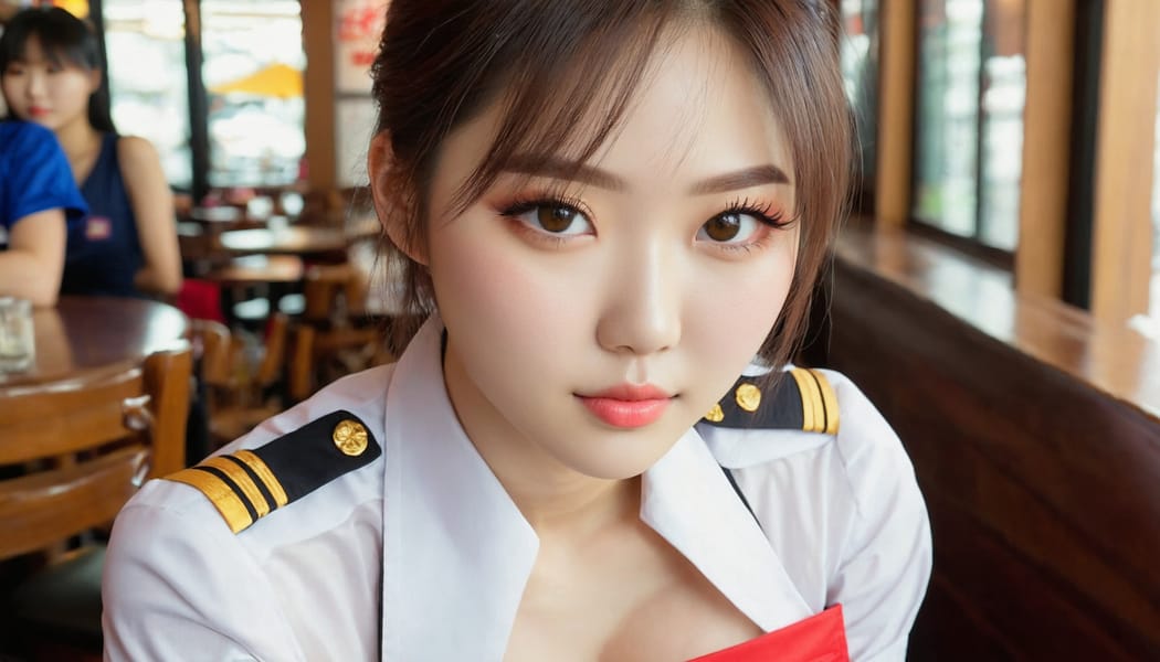 Tags: 21872187, SDXL
{"3": {"inputs": {"seed": 924212914178976, "steps": 64, "cfg": 6.2, "sampler_name": "dpmpp_2m", "scheduler": "karras", "denoise": 1.0, "model": ["27", 0], "positive": ["6", 0], "negative": ["7", 0], "latent_image": ["5", 0]}, "class_type": "KSampler"}, "4": {"inputs": {"ckpt_name": "juggernautxl.safetensors"}, "class_type": "CheckpointLoaderSimple"}, "5": {"inputs": {"width": 1344, "height": 768, "batch_size": 1}, "class_type": "EmptyLatentImage"}, "6": {"inputs": {"text": "23 year old girl, (korean:0.97), (ukrainian:1.07), (japanese:1.02), (detailed face:1.03), (sexy lips:0.99), (pale skin:1.12), (idol:1.07), (blush:1.09), (double eyelids:1.11), (beautiful eyes:0.99), (seductive facial expression:0.95), (temptress:1.05), (seductive pose:1.05), (eyelashes:1.07), (cute:1.09), (in a seductive pose:1.08), (large perky breasts:1.04), (cleavage:1.03), (thigh gap:1.02), (a waitress in uniform:1.06) working at a restaurant, (skin fuzz:1.07), (film:1.09), (RAW:1.01), (detailed skin:1.04), (candid cinema:1.05), (natural looking skin:1.07), (portra:1.00), (textured skin:1.01), (soft lighting:1.04)", "clip": ["27", 1]}, "class_type": "CLIPTextEncode"}, "7": {"inputs": {"text": "(low resolution:1.06), (twisted:1.12), (worst quality:1.08), (distorted:1.07), (open mouth:1.08), (watermark:1.12), (bad hands:1.13)", "clip": ["27", 1]}, "class_type": "CLIPTextEncode"}, "8": {"inputs": {"samples": ["3", 0], "vae": ["4", 2]}, "class_type": "VAEDecode"}, "25": {"inputs": {"lora_name": "nudify_xl.safetensors", "strength_model": 0.36, "strength_clip": 0.3, "model": ["4", 0], "clip": ["4", 1]}, "class_type": "LoraLoader"}, "26": {"inputs": {"lora_name": "shirtlift_SDXL_v2.safetensors", "strength_model": 0.04, "strength_clip": 0.15, "model": ["25", 0], "clip": ["25", 1]}, "class_type": "LoraLoader"}, "27": {"inputs": {"lora_name": "PerfectEyesXL.safetensors", "strength_model": 0.14, "strength_clip": 0.0, "model": ["26", 0], "clip": ["26", 1]}, "class_type": "LoraLoader"}, "30": {"inputs": {"model_name": "4x_NMKD-Superscale-SP_178000_G.pth"}, "class_type": "UpscaleModelLoader"}, "31": {"inputs": {"upscale_model": ["30", 0], "image": ["8", 0]}, "class_type": "ImageUpscaleWithModel"}, "32": {"inputs": {"upscale_method": "lanczos", "scale_by": 0.5, "image": ["31", 0]}, "class_type": "ImageScaleBy"}, "33": {"inputs": {"pixels": ["32", 0], "vae": ["4", 2]}, "class_type": "VAEEncode"}, "34": {"inputs": {"seed": 924212914178976, "steps": 64, "cfg": 6.2, "sampler_name": "dpmpp_2m", "scheduler": "karras", "denoise": 0.3, "model": ["27", 0], "positive": ["6", 0], "negative": ["7", 0], "latent_image": ["33", 0]}, "class_type": "KSampler"}, "36": {"inputs": {"samples": ["34", 0], "vae": ["4", 2]}, "class_type": "VAEDecode"}, "39": {"inputs": {"filename_prefix": "comfyapi-1713193309739", "images": ["36", 0]}, "class_type": "SaveImage"}}