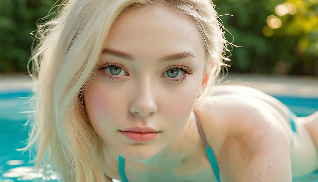 Tags: 21872187, SDXL
{"3": {"inputs": {"seed": 994678899586217, "steps": 64, "cfg": 7.98, "sampler_name": "dpmpp_2m", "scheduler": "karras", "denoise": 1.0, "model": ["27", 0], "positive": ["6", 0], "negative": ["7", 0], "latent_image": ["5", 0]}, "class_type": "KSampler"}, "4": {"inputs": {"ckpt_name": "juggernautxl.safetensors"}, "class_type": "CheckpointLoaderSimple"}, "5": {"inputs": {"width": 1344, "height": 768, "batch_size": 1}, "class_type": "EmptyLatentImage"}, "6": {"inputs": {"text": "19 year old girl, (russian:1.08), (sexy lips:1.09), (blush:0.98), (idol:0.96), (detailed face:0.96), (temptress:1.14), (seductive facial expression:0.97), (pale skin:0.99), (double eyelids:1.11), (beautiful eyes:1.03), (seductive pose:0.96), (slim:1.13), (eyelashes:1.08), (cute:1.00), (on all fours:1.14), (spreading ass cheeks:0.97), (from behind:1.13), (backboob:1.03), (in a swimsuit:1.06) at a pool, (soft lighting:1.08), (natural looking skin:1.07), (RAW:1.09), (textured skin:1.02), (portra:1.03), (candid cinema:1.05), (detailed skin:1.00), (film:1.06), (skin fuzz:1.07)", "clip": ["27", 1]}, "class_type": "CLIPTextEncode"}, "7": {"inputs": {"text": "(open mouth:1.13), (bad hands:1.06), (twisted:1.09), (watermark:1.05), (worst quality:1.09), (distorted:1.09), (low resolution:1.08)", "clip": ["27", 1]}, "class_type": "CLIPTextEncode"}, "8": {"inputs": {"samples": ["3", 0], "vae": ["4", 2]}, "class_type": "VAEDecode"}, "25": {"inputs": {"lora_name": "nudify_xl.safetensors", "strength_model": 0.17, "strength_clip": 0.05, "model": ["4", 0], "clip": ["4", 1]}, "class_type": "LoraLoader"}, "26": {"inputs": {"lora_name": "shirtlift_SDXL_v2.safetensors", "strength_model": 0.19, "strength_clip": 0.09, "model": ["25", 0], "clip": ["25", 1]}, "class_type": "LoraLoader"}, "27": {"inputs": {"lora_name": "PerfectEyesXL.safetensors", "strength_model": 0.15, "strength_clip": 0.05, "model": ["26", 0], "clip": ["26", 1]}, "class_type": "LoraLoader"}, "30": {"inputs": {"model_name": "4x_NMKD-Superscale-SP_178000_G.pth"}, "class_type": "UpscaleModelLoader"}, "31": {"inputs": {"upscale_model": ["30", 0], "image": ["8", 0]}, "class_type": "ImageUpscaleWithModel"}, "32": {"inputs": {"upscale_method": "lanczos", "scale_by": 0.5, "image": ["31", 0]}, "class_type": "ImageScaleBy"}, "33": {"inputs": {"pixels": ["32", 0], "vae": ["4", 2]}, "class_type": "VAEEncode"}, "34": {"inputs": {"seed": 994678899586217, "steps": 64, "cfg": 7.98, "sampler_name": "dpmpp_2m", "scheduler": "karras", "denoise": 0.3, "model": ["27", 0], "positive": ["6", 0], "negative": ["7", 0], "latent_image": ["33", 0]}, "class_type": "KSampler"}, "36": {"inputs": {"samples": ["34", 0], "vae": ["4", 2]}, "class_type": "VAEDecode"}, "39": {"inputs": {"filename_prefix": "comfyapi-1730492049353", "images": ["36", 0]}, "class_type": "SaveImage"}}