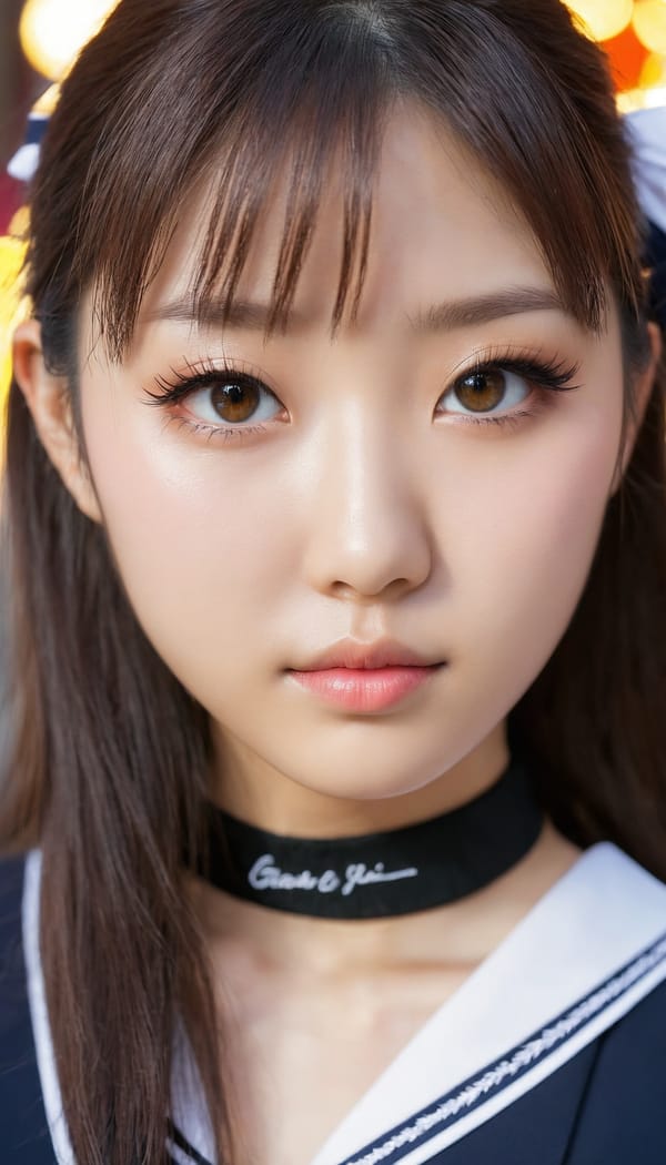 Tags: 21872187, SDXL
{"3": {"inputs": {"seed": 243960725401935, "steps": 32, "cfg": 5.26, "sampler_name": "dpmpp_2m", "scheduler": "karras", "denoise": 1.0, "model": ["27", 0], "positive": ["6", 0], "negative": ["7", 0], "latent_image": ["5", 0]}, "class_type": "KSampler"}, "4": {"inputs": {"ckpt_name": "juggernautxl.safetensors"}, "class_type": "CheckpointLoaderSimple"}, "5": {"inputs": {"width": 768, "height": 1344, "batch_size": 1}, "class_type": "EmptyLatentImage"}, "6": {"inputs": {"text": "23 year old girl, (japanese:1.06), (idol:1.10), (beautiful eyes:1.02), (detailed face:0.98), (eyelashes:1.13), (cute:1.02), (seductive facial expression:1.08), (slim:0.95), (temptress:0.98), (seductive pose:1.11), (double eyelids:1.09), (sexy lips:0.96), (pale skin:0.95), (in a seductive pose:1.12), (large perky breasts:1.04), (cleavage:1.10), (thigh gap:0.97), (school uniform:1.14), choker, busy street, (soft lighting:1.09), (RAW:1.06), (portra:1.09), (detailed skin:1.03), (natural looking skin:1.06), (film:1.06), (textured skin:1.09), (candid cinema:1.06), (skin fuzz:1.04)", "clip": ["27", 1]}, "class_type": "CLIPTextEncode"}, "7": {"inputs": {"text": "(low resolution:1.05), (distorted:1.12), (watermark:1.12), (open mouth:1.14), (bad hands:1.09), (worst quality:1.07), (twisted:1.05)", "clip": ["27", 1]}, "class_type": "CLIPTextEncode"}, "8": {"inputs": {"samples": ["3", 0], "vae": ["4", 2]}, "class_type": "VAEDecode"}, "25": {"inputs": {"lora_name": "nudify_xl.safetensors", "strength_model": 0.17, "strength_clip": 0.1, "model": ["4", 0], "clip": ["4", 1]}, "class_type": "LoraLoader"}, "26": {"inputs": {"lora_name": "shirtlift_SDXL_v2.safetensors", "strength_model": 0.04, "strength_clip": 0.16, "model": ["25", 0], "clip": ["25", 1]}, "class_type": "LoraLoader"}, "27": {"inputs": {"lora_name": "PerfectEyesXL.safetensors", "strength_model": 0.12, "strength_clip": 0.07, "model": ["26", 0], "clip": ["26", 1]}, "class_type": "LoraLoader"}, "30": {"inputs": {"model_name": "4x_NMKD-Superscale-SP_178000_G.pth"}, "class_type": "UpscaleModelLoader"}, "31": {"inputs": {"upscale_model": ["30", 0], "image": ["8", 0]}, "class_type": "ImageUpscaleWithModel"}, "32": {"inputs": {"upscale_method": "lanczos", "scale_by": 0.5, "image": ["31", 0]}, "class_type": "ImageScaleBy"}, "33": {"inputs": {"pixels": ["32", 0], "vae": ["4", 2]}, "class_type": "VAEEncode"}, "34": {"inputs": {"seed": 243960725401935, "steps": 32, "cfg": 5.26, "sampler_name": "dpmpp_2m", "scheduler": "karras", "denoise": 0.3, "model": ["27", 0], "positive": ["6", 0], "negative": ["7", 0], "latent_image": ["33", 0]}, "class_type": "KSampler"}, "36": {"inputs": {"samples": ["34", 0], "vae": ["4", 2]}, "class_type": "VAEDecode"}, "39": {"inputs": {"filename_prefix": "comfyapi-1713798583336", "images": ["36", 0]}, "class_type": "SaveImage"}}