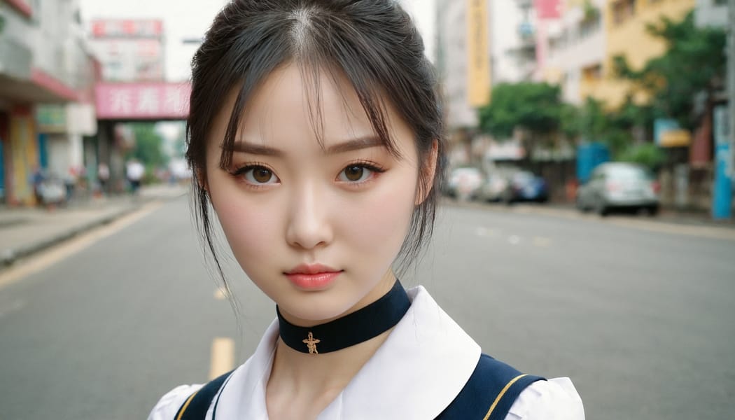 Tags: 21872187, SDXL
{"3": {"inputs": {"seed": 287261324607416, "steps": 32, "cfg": 6.48, "sampler_name": "dpmpp_2m", "scheduler": "karras", "denoise": 1.0, "model": ["27", 0], "positive": ["6", 0], "negative": ["7", 0], "latent_image": ["5", 0]}, "class_type": "KSampler"}, "4": {"inputs": {"ckpt_name": "juggernautxl.safetensors"}, "class_type": "CheckpointLoaderSimple"}, "5": {"inputs": {"width": 1344, "height": 768, "batch_size": 1}, "class_type": "EmptyLatentImage"}, "6": {"inputs": {"text": "23 year old girl, (chinese:1.06), (russian:1.07), (pale skin:1.09), (eyelashes:1.04), (detailed face:1.14), (beautiful eyes:1.13), (seductive pose:1.13), (blush:0.99), (double eyelids:1.03), (cute:1.05), (slim:1.07), (temptress:1.07), (seductive facial expression:1.02), (idol:0.96), (sexy lips:1.14), (in a seductive pose:1.07), (large perky breasts:1.10), (cleavage:1.04), (thigh gap:1.07), (school uniform:1.14), choker, busy street, (textured skin:1.04), (candid cinema:1.08), (RAW:1.03), (soft lighting:1.07), (detailed skin:1.01), (film:1.01), (portra:1.00), (skin fuzz:1.07), (natural looking skin:1.06)", "clip": ["27", 1]}, "class_type": "CLIPTextEncode"}, "7": {"inputs": {"text": "(open mouth:1.12), (twisted:1.10), (bad hands:1.14), (low resolution:1.11), (distorted:1.13), (worst quality:1.07), (watermark:1.05)", "clip": ["27", 1]}, "class_type": "CLIPTextEncode"}, "8": {"inputs": {"samples": ["3", 0], "vae": ["4", 2]}, "class_type": "VAEDecode"}, "25": {"inputs": {"lora_name": "nudify_xl.safetensors", "strength_model": 0.18, "strength_clip": 0.32, "model": ["4", 0], "clip": ["4", 1]}, "class_type": "LoraLoader"}, "26": {"inputs": {"lora_name": "shirtlift_SDXL_v2.safetensors", "strength_model": 0.17, "strength_clip": 0.18, "model": ["25", 0], "clip": ["25", 1]}, "class_type": "LoraLoader"}, "27": {"inputs": {"lora_name": "PerfectEyesXL.safetensors", "strength_model": 0.09, "strength_clip": 0.0, "model": ["26", 0], "clip": ["26", 1]}, "class_type": "LoraLoader"}, "30": {"inputs": {"model_name": "4x_NMKD-Superscale-SP_178000_G.pth"}, "class_type": "UpscaleModelLoader"}, "31": {"inputs": {"upscale_model": ["30", 0], "image": ["8", 0]}, "class_type": "ImageUpscaleWithModel"}, "32": {"inputs": {"upscale_method": "lanczos", "scale_by": 0.5, "image": ["31", 0]}, "class_type": "ImageScaleBy"}, "33": {"inputs": {"pixels": ["32", 0], "vae": ["4", 2]}, "class_type": "VAEEncode"}, "34": {"inputs": {"seed": 287261324607416, "steps": 32, "cfg": 6.48, "sampler_name": "dpmpp_2m", "scheduler": "karras", "denoise": 0.3, "model": ["27", 0], "positive": ["6", 0], "negative": ["7", 0], "latent_image": ["33", 0]}, "class_type": "KSampler"}, "36": {"inputs": {"samples": ["34", 0], "vae": ["4", 2]}, "class_type": "VAEDecode"}, "39": {"inputs": {"filename_prefix": "comfyapi-1724908056087", "images": ["36", 0]}, "class_type": "SaveImage"}}