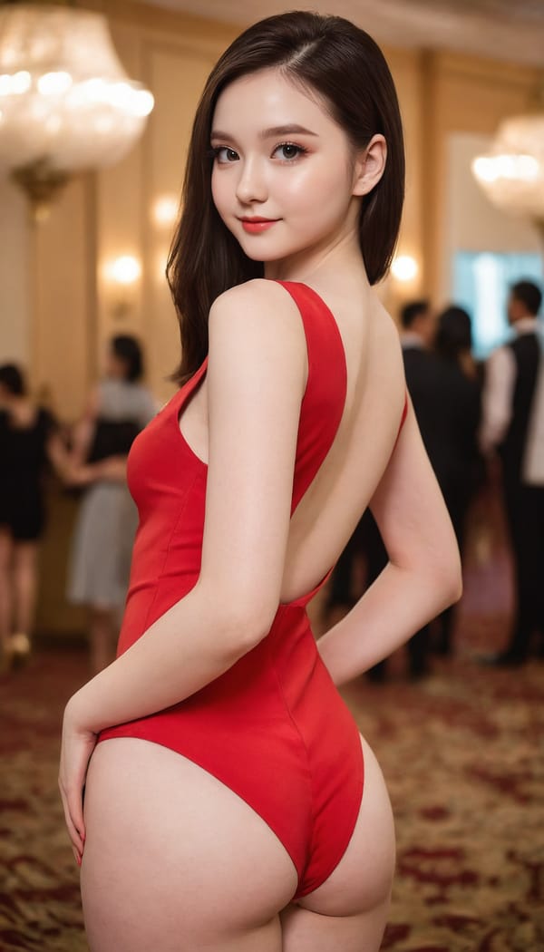 Tags: 21872187, SDXL
{"3": {"inputs": {"seed": 799233823201787, "steps": 64, "cfg": 5.34, "sampler_name": "dpmpp_2m", "scheduler": "karras", "denoise": 1.0, "model": ["27", 0], "positive": ["6", 0], "negative": ["7", 0], "latent_image": ["5", 0]}, "class_type": "KSampler"}, "4": {"inputs": {"ckpt_name": "juggernautXL_v8Rundiffusion.safetensors"}, "class_type": "CheckpointLoaderSimple"}, "5": {"inputs": {"width": 768, "height": 1344, "batch_size": 1}, "class_type": "EmptyLatentImage"}, "6": {"inputs": {"text": "26 year old girl, (eyelashes:1.01), (cute:1.08), (blush:1.10), (slim:1.02), (pale skin:1.11), (seductive facial expression:0.97), (detailed face:1.07), (idol:1.04), (double eyelids:0.97), (temptress:1.00), (beautiful eyes:1.05), (sexy lips:1.06), (seductive pose:0.95), (perky ass:1.04), (exposed ass:0.97), (looking back:1.08), (sexy ass:1.11), (thigh gap:1.08), (wearing a low-cut red dress:0.95) at a ballroom, (soft lighting:1.04), (portra:1.01), (textured skin:1.07), (film:1.07), (candid cinema:1.08), (skin fuzz:1.02), (RAW:1.05), (detailed skin:1.01), (natural looking skin:1.07)", "clip": ["27", 1]}, "class_type": "CLIPTextEncode"}, "7": {"inputs": {"text": "(watermark:1.09), (worst quality:1.08), (twisted:1.14), (distorted:1.13), (bad hands:1.08), (open mouth:1.05), (low resolution:1.08)", "clip": ["27", 1]}, "class_type": "CLIPTextEncode"}, "8": {"inputs": {"samples": ["3", 0], "vae": ["4", 2]}, "class_type": "VAEDecode"}, "25": {"inputs": {"lora_name": "nudify_xl.safetensors", "strength_model": 0.35, "strength_clip": 0.04, "model": ["4", 0], "clip": ["4", 1]}, "class_type": "LoraLoader"}, "26": {"inputs": {"lora_name": "shirtlift_SDXL_v2.safetensors", "strength_model": 0.17, "strength_clip": 0.02, "model": ["25", 0], "clip": ["25", 1]}, "class_type": "LoraLoader"}, "27": {"inputs": {"lora_name": "PerfectEyesXL.safetensors", "strength_model": 0.03, "strength_clip": 0.03, "model": ["26", 0], "clip": ["26", 1]}, "class_type": "LoraLoader"}, "30": {"inputs": {"model_name": "4x_NMKD-Superscale-SP_178000_G.pth"}, "class_type": "UpscaleModelLoader"}, "31": {"inputs": {"upscale_model": ["30", 0], "image": ["8", 0]}, "class_type": "ImageUpscaleWithModel"}, "32": {"inputs": {"upscale_method": "lanczos", "scale_by": 0.5, "image": ["31", 0]}, "class_type": "ImageScaleBy"}, "33": {"inputs": {"pixels": ["32", 0], "vae": ["4", 2]}, "class_type": "VAEEncode"}, "34": {"inputs": {"seed": 799233823201787, "steps": 64, "cfg": 5.34, "sampler_name": "dpmpp_2m", "scheduler": "karras", "denoise": 0.3, "model": ["27", 0], "positive": ["6", 0], "negative": ["7", 0], "latent_image": ["33", 0]}, "class_type": "KSampler"}, "36": {"inputs": {"samples": ["34", 0], "vae": ["4", 2]}, "class_type": "VAEDecode"}, "39": {"inputs": {"filename_prefix": "comfyapi-1707627730272", "images": ["36", 0]}, "class_type": "SaveImage"}}