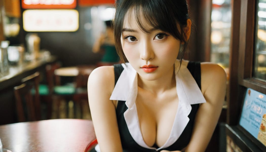 Tags: 21872187, SDXL
{"3": {"inputs": {"seed": 774598933028338, "steps": 64, "cfg": 5.18, "sampler_name": "dpmpp_2m", "scheduler": "karras", "denoise": 1.0, "model": ["27", 0], "positive": ["6", 0], "negative": ["7", 0], "latent_image": ["5", 0]}, "class_type": "KSampler"}, "4": {"inputs": {"ckpt_name": "helloworldxl.safetensors"}, "class_type": "CheckpointLoaderSimple"}, "5": {"inputs": {"width": 1344, "height": 768, "batch_size": 1}, "class_type": "EmptyLatentImage"}, "6": {"inputs": {"text": "26 year old girl, (korean:1.09), (sexy lips:1.14), (eyelashes:1.02), (detailed face:0.99), (beautiful eyes:0.97), (cute:1.02), (double eyelids:1.04), (blush:1.01), (pale skin:1.09), (slim:1.05), (seductive pose:1.05), (seductive facial expression:1.12), (in a seductive pose:1.02), (large perky breasts:0.98), (cleavage:1.00), (thigh gap:1.04), (a waitress in uniform:1.09) working at a restaurant, (candid cinema:1.00), (skin fuzz:1.03), (textured skin:1.07), (film:1.05), (portra:1.08), (RAW:1.06), (detailed skin:1.03), (soft lighting:1.03), (natural looking skin:1.02)", "clip": ["27", 1]}, "class_type": "CLIPTextEncode"}, "7": {"inputs": {"text": "(worst quality:1.13), (distorted:1.10), (twisted:1.05), (bad hands:1.14), (low resolution:1.10), (open mouth:1.08), (watermark:1.09)", "clip": ["27", 1]}, "class_type": "CLIPTextEncode"}, "8": {"inputs": {"samples": ["3", 0], "vae": ["4", 2]}, "class_type": "VAEDecode"}, "25": {"inputs": {"lora_name": "nudify_xl.safetensors", "strength_model": 0.22, "strength_clip": 0.35, "model": ["4", 0], "clip": ["4", 1]}, "class_type": "LoraLoader"}, "26": {"inputs": {"lora_name": "shirtlift_SDXL_v2.safetensors", "strength_model": 0.04, "strength_clip": 0.19, "model": ["25", 0], "clip": ["25", 1]}, "class_type": "LoraLoader"}, "27": {"inputs": {"lora_name": "PerfectEyesXL.safetensors", "strength_model": 0.04, "strength_clip": 0.01, "model": ["26", 0], "clip": ["26", 1]}, "class_type": "LoraLoader"}, "30": {"inputs": {"model_name": "4x_NMKD-Superscale-SP_178000_G.pth"}, "class_type": "UpscaleModelLoader"}, "31": {"inputs": {"upscale_model": ["30", 0], "image": ["8", 0]}, "class_type": "ImageUpscaleWithModel"}, "32": {"inputs": {"upscale_method": "lanczos", "scale_by": 0.5, "image": ["31", 0]}, "class_type": "ImageScaleBy"}, "33": {"inputs": {"pixels": ["32", 0], "vae": ["4", 2]}, "class_type": "VAEEncode"}, "34": {"inputs": {"seed": 774598933028338, "steps": 64, "cfg": 5.18, "sampler_name": "dpmpp_2m", "scheduler": "karras", "denoise": 0.3, "model": ["27", 0], "positive": ["6", 0], "negative": ["7", 0], "latent_image": ["33", 0]}, "class_type": "KSampler"}, "36": {"inputs": {"samples": ["34", 0], "vae": ["4", 2]}, "class_type": "VAEDecode"}, "39": {"inputs": {"filename_prefix": "comfyapi-1725933151738", "images": ["36", 0]}, "class_type": "SaveImage"}}