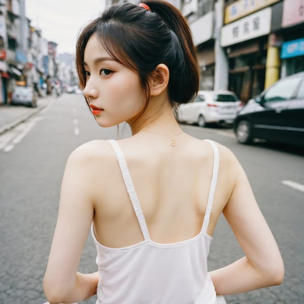 Tags: 21872187, SDXL
{"3": {"inputs": {"seed": 826840038479601, "steps": 64, "cfg": 5.65, "sampler_name": "dpmpp_2m", "scheduler": "karras", "denoise": 1.0, "model": ["27", 0], "positive": ["6", 0], "negative": ["7", 0], "latent_image": ["5", 0]}, "class_type": "KSampler"}, "4": {"inputs": {"ckpt_name": "helloworldxl.safetensors"}, "class_type": "CheckpointLoaderSimple"}, "5": {"inputs": {"width": 1024, "height": 1024, "batch_size": 1}, "class_type": "EmptyLatentImage"}, "6": {"inputs": {"text": "25 year old girl, (korean:1.10), (ukrainian:1.11), (beautiful eyes:1.01), (blush:1.13), (seductive facial expression:0.96), (temptress:1.00), (double eyelids:1.08), (seductive pose:0.96), (idol:1.13), (slim:1.08), (pale skin:1.03), (cute:1.11), (eyelashes:1.12), (sexy lips:0.98), (detailed face:1.08), (on all fours:1.05), (spreading ass cheeks:0.96), (from behind:1.14), (backboob:1.01), (white tanktop:1.14), busy street, (portra:1.06), (detailed skin:1.06), (textured skin:1.00), (candid cinema:1.02), (RAW:1.09), (film:1.04), (soft lighting:1.08), (natural looking skin:1.01), (skin fuzz:1.07)", "clip": ["27", 1]}, "class_type": "CLIPTextEncode"}, "7": {"inputs": {"text": "(distorted:1.08), (worst quality:1.13), (low resolution:1.08), (open mouth:1.14), (bad hands:1.10), (twisted:1.13), (watermark:1.08)", "clip": ["27", 1]}, "class_type": "CLIPTextEncode"}, "8": {"inputs": {"samples": ["3", 0], "vae": ["4", 2]}, "class_type": "VAEDecode"}, "25": {"inputs": {"lora_name": "nudify_xl.safetensors", "strength_model": 0.03, "strength_clip": 0.27, "model": ["4", 0], "clip": ["4", 1]}, "class_type": "LoraLoader"}, "26": {"inputs": {"lora_name": "shirtlift_SDXL_v2.safetensors", "strength_model": 0.0, "strength_clip": 0.0, "model": ["25", 0], "clip": ["25", 1]}, "class_type": "LoraLoader"}, "27": {"inputs": {"lora_name": "PerfectEyesXL.safetensors", "strength_model": 0.08, "strength_clip": 0.15, "model": ["26", 0], "clip": ["26", 1]}, "class_type": "LoraLoader"}, "30": {"inputs": {"model_name": "4x_NMKD-Superscale-SP_178000_G.pth"}, "class_type": "UpscaleModelLoader"}, "31": {"inputs": {"upscale_model": ["30", 0], "image": ["8", 0]}, "class_type": "ImageUpscaleWithModel"}, "32": {"inputs": {"upscale_method": "lanczos", "scale_by": 0.5, "image": ["31", 0]}, "class_type": "ImageScaleBy"}, "33": {"inputs": {"pixels": ["32", 0], "vae": ["4", 2]}, "class_type": "VAEEncode"}, "34": {"inputs": {"seed": 826840038479601, "steps": 64, "cfg": 5.65, "sampler_name": "dpmpp_2m", "scheduler": "karras", "denoise": 0.3, "model": ["27", 0], "positive": ["6", 0], "negative": ["7", 0], "latent_image": ["33", 0]}, "class_type": "KSampler"}, "36": {"inputs": {"samples": ["34", 0], "vae": ["4", 2]}, "class_type": "VAEDecode"}, "39": {"inputs": {"filename_prefix": "comfyapi-1724421575223", "images": ["36", 0]}, "class_type": "SaveImage"}}