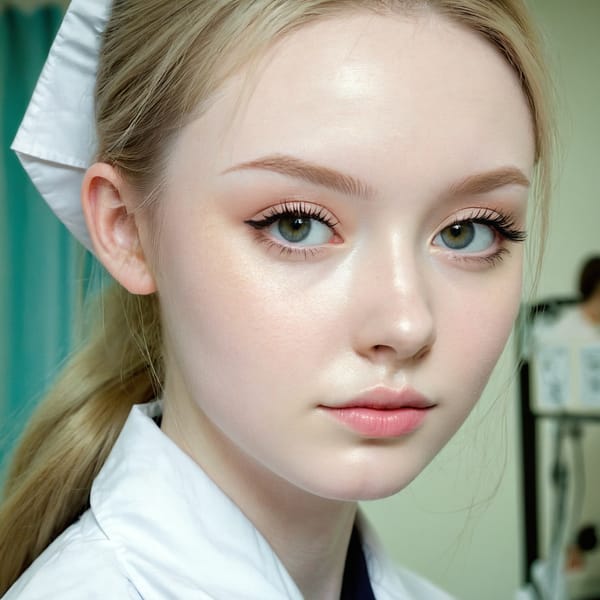 Tags: 21872187, SDXL
{"3": {"inputs": {"seed": 760342895180248, "steps": 32, "cfg": 7.32, "sampler_name": "dpmpp_2m", "scheduler": "karras", "denoise": 1.0, "model": ["27", 0], "positive": ["6", 0], "negative": ["7", 0], "latent_image": ["5", 0]}, "class_type": "KSampler"}, "4": {"inputs": {"ckpt_name": "juggernautxl.safetensors"}, "class_type": "CheckpointLoaderSimple"}, "5": {"inputs": {"width": 1024, "height": 1024, "batch_size": 1}, "class_type": "EmptyLatentImage"}, "6": {"inputs": {"text": "19 year old girl, (irish:1.05), (pale skin:1.05), (cute:0.99), (double eyelids:1.03), (blush:1.12), (idol:1.08), (eyelashes:1.09), (sexy lips:1.03), (slim:1.09), (detailed face:1.11), (seductive pose:0.99), (beautiful eyes:1.05), (seductive facial expression:1.01), (on all fours:1.01), (spreading ass cheeks:1.04), (from behind:1.11), (backboob:0.97), (nurse in uniform:1.07) working in a hospital ward, (textured skin:1.05), (candid cinema:1.04), (skin fuzz:1.09), (soft lighting:1.02), (RAW:1.08), (portra:1.08), (film:1.02), (natural looking skin:1.00), (detailed skin:1.03)", "clip": ["27", 1]}, "class_type": "CLIPTextEncode"}, "7": {"inputs": {"text": "(low resolution:1.09), (worst quality:1.07), (open mouth:1.11), (watermark:1.10), (distorted:1.14), (bad hands:1.05), (twisted:1.09)", "clip": ["27", 1]}, "class_type": "CLIPTextEncode"}, "8": {"inputs": {"samples": ["3", 0], "vae": ["4", 2]}, "class_type": "VAEDecode"}, "25": {"inputs": {"lora_name": "nudify_xl.safetensors", "strength_model": 0.25, "strength_clip": 0.29, "model": ["4", 0], "clip": ["4", 1]}, "class_type": "LoraLoader"}, "26": {"inputs": {"lora_name": "shirtlift_SDXL_v2.safetensors", "strength_model": 0.19, "strength_clip": 0.13, "model": ["25", 0], "clip": ["25", 1]}, "class_type": "LoraLoader"}, "27": {"inputs": {"lora_name": "PerfectEyesXL.safetensors", "strength_model": 0.12, "strength_clip": 0.08, "model": ["26", 0], "clip": ["26", 1]}, "class_type": "LoraLoader"}, "30": {"inputs": {"model_name": "4x_NMKD-Superscale-SP_178000_G.pth"}, "class_type": "UpscaleModelLoader"}, "31": {"inputs": {"upscale_model": ["30", 0], "image": ["8", 0]}, "class_type": "ImageUpscaleWithModel"}, "32": {"inputs": {"upscale_method": "lanczos", "scale_by": 0.5, "image": ["31", 0]}, "class_type": "ImageScaleBy"}, "33": {"inputs": {"pixels": ["32", 0], "vae": ["4", 2]}, "class_type": "VAEEncode"}, "34": {"inputs": {"seed": 760342895180248, "steps": 32, "cfg": 7.32, "sampler_name": "dpmpp_2m", "scheduler": "karras", "denoise": 0.3, "model": ["27", 0], "positive": ["6", 0], "negative": ["7", 0], "latent_image": ["33", 0]}, "class_type": "KSampler"}, "36": {"inputs": {"samples": ["34", 0], "vae": ["4", 2]}, "class_type": "VAEDecode"}, "39": {"inputs": {"filename_prefix": "comfyapi-1718374363946", "images": ["36", 0]}, "class_type": "SaveImage"}}