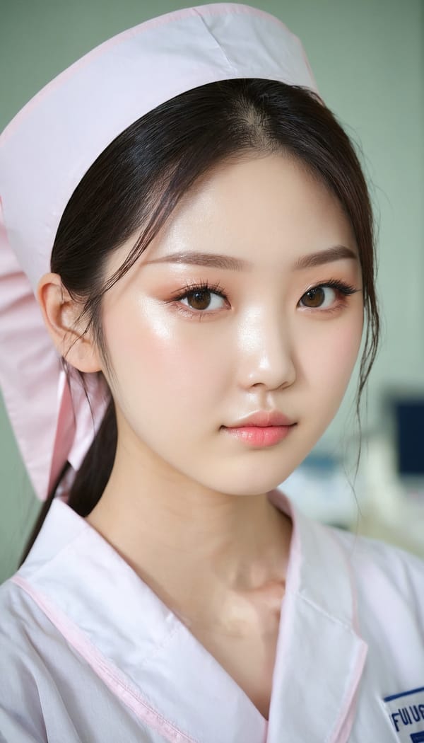 Tags: 21872187, SDXL
{"3": {"inputs": {"seed": 231788334305226, "steps": 64, "cfg": 6.58, "sampler_name": "dpmpp_2m", "scheduler": "karras", "denoise": 1.0, "model": ["27", 0], "positive": ["6", 0], "negative": ["7", 0], "latent_image": ["5", 0]}, "class_type": "KSampler"}, "4": {"inputs": {"ckpt_name": "juggernautxl.safetensors"}, "class_type": "CheckpointLoaderSimple"}, "5": {"inputs": {"width": 768, "height": 1344, "batch_size": 1}, "class_type": "EmptyLatentImage"}, "6": {"inputs": {"text": "19 year old girl, (japanese:0.96), (korean:1.07), (beautiful eyes:1.08), (slim:1.01), (pale skin:1.09), (double eyelids:1.08), (detailed face:1.11), (idol:0.96), (blush:1.13), (temptress:0.98), (seductive pose:1.10), (seductive facial expression:0.99), (sexy lips:1.02), (eyelashes:1.02), (on all fours:1.04), (spreading ass cheeks:1.13), (from behind:0.99), (backboob:1.04), (nurse in uniform:1.10) working in a hospital ward, (film:1.09), (RAW:1.04), (natural looking skin:1.05), (soft lighting:1.05), (skin fuzz:1.01), (candid cinema:1.04), (portra:1.01), (detailed skin:1.01), (textured skin:1.09)", "clip": ["27", 1]}, "class_type": "CLIPTextEncode"}, "7": {"inputs": {"text": "(worst quality:1.12), (twisted:1.07), (watermark:1.10), (open mouth:1.07), (bad hands:1.11), (low resolution:1.12), (distorted:1.11)", "clip": ["27", 1]}, "class_type": "CLIPTextEncode"}, "8": {"inputs": {"samples": ["3", 0], "vae": ["4", 2]}, "class_type": "VAEDecode"}, "25": {"inputs": {"lora_name": "nudify_xl.safetensors", "strength_model": 0.1, "strength_clip": 0.02, "model": ["4", 0], "clip": ["4", 1]}, "class_type": "LoraLoader"}, "26": {"inputs": {"lora_name": "shirtlift_SDXL_v2.safetensors", "strength_model": 0.09, "strength_clip": 0.03, "model": ["25", 0], "clip": ["25", 1]}, "class_type": "LoraLoader"}, "27": {"inputs": {"lora_name": "PerfectEyesXL.safetensors", "strength_model": 0.17, "strength_clip": 0.17, "model": ["26", 0], "clip": ["26", 1]}, "class_type": "LoraLoader"}, "30": {"inputs": {"model_name": "4x_NMKD-Superscale-SP_178000_G.pth"}, "class_type": "UpscaleModelLoader"}, "31": {"inputs": {"upscale_model": ["30", 0], "image": ["8", 0]}, "class_type": "ImageUpscaleWithModel"}, "32": {"inputs": {"upscale_method": "lanczos", "scale_by": 0.5, "image": ["31", 0]}, "class_type": "ImageScaleBy"}, "33": {"inputs": {"pixels": ["32", 0], "vae": ["4", 2]}, "class_type": "VAEEncode"}, "34": {"inputs": {"seed": 231788334305226, "steps": 64, "cfg": 6.58, "sampler_name": "dpmpp_2m", "scheduler": "karras", "denoise": 0.3, "model": ["27", 0], "positive": ["6", 0], "negative": ["7", 0], "latent_image": ["33", 0]}, "class_type": "KSampler"}, "36": {"inputs": {"samples": ["34", 0], "vae": ["4", 2]}, "class_type": "VAEDecode"}, "39": {"inputs": {"filename_prefix": "comfyapi-1734822881045", "images": ["36", 0]}, "class_type": "SaveImage"}}