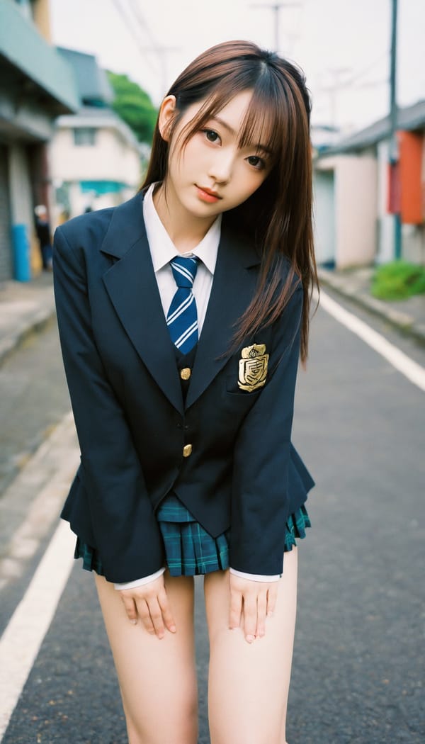 Tags: 21872187, SDXL
{"3": {"inputs": {"seed": 129266790197585, "steps": 32, "cfg": 6.95, "sampler_name": "dpmpp_2m", "scheduler": "karras", "denoise": 1.0, "model": ["27", 0], "positive": ["6", 0], "negative": ["7", 0], "latent_image": ["5", 0]}, "class_type": "KSampler"}, "4": {"inputs": {"ckpt_name": "helloworldxl.safetensors"}, "class_type": "CheckpointLoaderSimple"}, "5": {"inputs": {"width": 768, "height": 1344, "batch_size": 1}, "class_type": "EmptyLatentImage"}, "6": {"inputs": {"text": "21 year old girl, (irish:1.06), (japanese:1.05), (korean:0.99), (beautiful eyes:1.05), (seductive pose:1.01), (idol:1.10), (eyelashes:1.01), (slim:1.05), (double eyelids:1.00), (pale skin:1.01), (cute:0.99), (temptress:1.06), (detailed face:1.02), (seductive facial expression:1.07), (sexy lips:1.00), (blush:1.08), (perky ass:0.96), (exposed ass:1.14), (looking back:0.95), (sexy ass:1.09), (thigh gap:1.11), (school uniform:1.11), choker, busy street, (soft lighting:1.03), (skin fuzz:1.07), (textured skin:1.01), (portra:1.04), (natural looking skin:1.07), (film:1.08), (candid cinema:1.01), (detailed skin:1.00), (RAW:1.03)", "clip": ["27", 1]}, "class_type": "CLIPTextEncode"}, "7": {"inputs": {"text": "(worst quality:1.09), (watermark:1.12), (twisted:1.14), (open mouth:1.09), (distorted:1.05), (low resolution:1.13), (bad hands:1.05)", "clip": ["27", 1]}, "class_type": "CLIPTextEncode"}, "8": {"inputs": {"samples": ["3", 0], "vae": ["4", 2]}, "class_type": "VAEDecode"}, "25": {"inputs": {"lora_name": "nudify_xl.safetensors", "strength_model": 0.16, "strength_clip": 0.08, "model": ["4", 0], "clip": ["4", 1]}, "class_type": "LoraLoader"}, "26": {"inputs": {"lora_name": "shirtlift_SDXL_v2.safetensors", "strength_model": 0.02, "strength_clip": 0.05, "model": ["25", 0], "clip": ["25", 1]}, "class_type": "LoraLoader"}, "27": {"inputs": {"lora_name": "PerfectEyesXL.safetensors", "strength_model": 0.01, "strength_clip": 0.14, "model": ["26", 0], "clip": ["26", 1]}, "class_type": "LoraLoader"}, "30": {"inputs": {"model_name": "4x_NMKD-Superscale-SP_178000_G.pth"}, "class_type": "UpscaleModelLoader"}, "31": {"inputs": {"upscale_model": ["30", 0], "image": ["8", 0]}, "class_type": "ImageUpscaleWithModel"}, "32": {"inputs": {"upscale_method": "lanczos", "scale_by": 0.5, "image": ["31", 0]}, "class_type": "ImageScaleBy"}, "33": {"inputs": {"pixels": ["32", 0], "vae": ["4", 2]}, "class_type": "VAEEncode"}, "34": {"inputs": {"seed": 129266790197585, "steps": 32, "cfg": 6.95, "sampler_name": "dpmpp_2m", "scheduler": "karras", "denoise": 0.3, "model": ["27", 0], "positive": ["6", 0], "negative": ["7", 0], "latent_image": ["33", 0]}, "class_type": "KSampler"}, "36": {"inputs": {"samples": ["34", 0], "vae": ["4", 2]}, "class_type": "VAEDecode"}, "39": {"inputs": {"filename_prefix": "comfyapi-1734957560417", "images": ["36", 0]}, "class_type": "SaveImage"}}