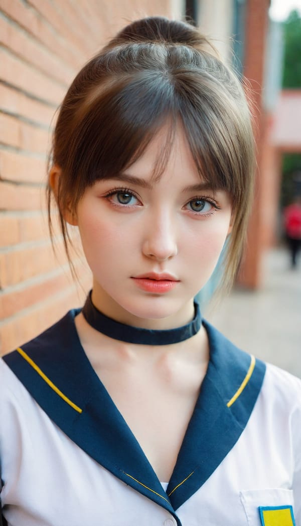 Tags: 21872187, SDXL
{"3": {"inputs": {"seed": 825659232219854, "steps": 32, "cfg": 6.87, "sampler_name": "dpmpp_2m", "scheduler": "karras", "denoise": 1.0, "model": ["27", 0], "positive": ["6", 0], "negative": ["7", 0], "latent_image": ["5", 0]}, "class_type": "KSampler"}, "4": {"inputs": {"ckpt_name": "leosamsHelloworldSDXL_helloworldSDXL32DPO.safetensors"}, "class_type": "CheckpointLoaderSimple"}, "5": {"inputs": {"width": 768, "height": 1344, "batch_size": 1}, "class_type": "EmptyLatentImage"}, "6": {"inputs": {"text": "21 year old girl, (ukrainian:1.10), (seductive pose:1.09), (pale skin:0.95), (slim:1.04), (cute:1.09), (detailed face:0.95), (seductive facial expression:1.05), (idol:0.95), (sexy lips:1.09), (beautiful eyes:1.09), (double eyelids:0.99), (eyelashes:1.10), (blush:0.99), (in a seductive pose:1.05), (large perky breasts:0.95), (cleavage:1.02), (thigh gap:0.96), (school uniform:1.10), choker, busy street, (textured skin:1.05), (natural looking skin:1.01), (film:1.05), (detailed skin:1.07), (candid cinema:1.08), (skin fuzz:1.07), (portra:1.08), (RAW:1.00), (soft lighting:1.09)", "clip": ["27", 1]}, "class_type": "CLIPTextEncode"}, "7": {"inputs": {"text": "(twisted:1.10), (low resolution:1.07), (distorted:1.05), (worst quality:1.05), (bad hands:1.12), (watermark:1.08), (open mouth:1.12)", "clip": ["27", 1]}, "class_type": "CLIPTextEncode"}, "8": {"inputs": {"samples": ["3", 0], "vae": ["4", 2]}, "class_type": "VAEDecode"}, "25": {"inputs": {"lora_name": "nudify_xl.safetensors", "strength_model": 0.07, "strength_clip": 0.1, "model": ["4", 0], "clip": ["4", 1]}, "class_type": "LoraLoader"}, "26": {"inputs": {"lora_name": "shirtlift_SDXL_v2.safetensors", "strength_model": 0.07, "strength_clip": 0.0, "model": ["25", 0], "clip": ["25", 1]}, "class_type": "LoraLoader"}, "27": {"inputs": {"lora_name": "PerfectEyesXL.safetensors", "strength_model": 0.18, "strength_clip": 0.08, "model": ["26", 0], "clip": ["26", 1]}, "class_type": "LoraLoader"}, "30": {"inputs": {"model_name": "4x_NMKD-Superscale-SP_178000_G.pth"}, "class_type": "UpscaleModelLoader"}, "31": {"inputs": {"upscale_model": ["30", 0], "image": ["8", 0]}, "class_type": "ImageUpscaleWithModel"}, "32": {"inputs": {"upscale_method": "lanczos", "scale_by": 0.5, "image": ["31", 0]}, "class_type": "ImageScaleBy"}, "33": {"inputs": {"pixels": ["32", 0], "vae": ["4", 2]}, "class_type": "VAEEncode"}, "34": {"inputs": {"seed": 825659232219854, "steps": 32, "cfg": 6.87, "sampler_name": "dpmpp_2m", "scheduler": "karras", "denoise": 0.3, "model": ["27", 0], "positive": ["6", 0], "negative": ["7", 0], "latent_image": ["33", 0]}, "class_type": "KSampler"}, "36": {"inputs": {"samples": ["34", 0], "vae": ["4", 2]}, "class_type": "VAEDecode"}, "39": {"inputs": {"filename_prefix": "comfyapi-1708180806541", "images": ["36", 0]}, "class_type": "SaveImage"}}