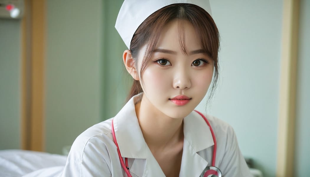 Tags: 21872187, SDXL
{"3": {"inputs": {"seed": 553607285887591, "steps": 64, "cfg": 6.62, "sampler_name": "dpmpp_2m", "scheduler": "karras", "denoise": 1.0, "model": ["27", 0], "positive": ["6", 0], "negative": ["7", 0], "latent_image": ["5", 0]}, "class_type": "KSampler"}, "4": {"inputs": {"ckpt_name": "juggernautxl.safetensors"}, "class_type": "CheckpointLoaderSimple"}, "5": {"inputs": {"width": 1344, "height": 768, "batch_size": 1}, "class_type": "EmptyLatentImage"}, "6": {"inputs": {"text": "19 year old girl, (korean:0.95), (beautiful eyes:1.03), (temptress:0.98), (cute:0.99), (eyelashes:0.95), (detailed face:1.07), (double eyelids:1.04), (seductive pose:1.12), (idol:1.08), (slim:1.13), (blush:1.08), (sexy lips:0.96), (seductive facial expression:1.14), (pale skin:1.06), (perky ass:1.13), (exposed ass:0.95), (looking back:1.11), (sexy ass:1.05), (thigh gap:0.97), (nurse in uniform:1.13) working in a hospital ward, (detailed skin:1.04), (soft lighting:1.09), (film:1.02), (candid cinema:1.07), (portra:1.09), (natural looking skin:1.04), (RAW:1.00), (textured skin:1.00), (skin fuzz:1.04)", "clip": ["27", 1]}, "class_type": "CLIPTextEncode"}, "7": {"inputs": {"text": "(distorted:1.11), (open mouth:1.06), (worst quality:1.08), (bad hands:1.12), (low resolution:1.14), (twisted:1.10), (watermark:1.07)", "clip": ["27", 1]}, "class_type": "CLIPTextEncode"}, "8": {"inputs": {"samples": ["3", 0], "vae": ["4", 2]}, "class_type": "VAEDecode"}, "25": {"inputs": {"lora_name": "nudify_xl.safetensors", "strength_model": 0.08, "strength_clip": 0.05, "model": ["4", 0], "clip": ["4", 1]}, "class_type": "LoraLoader"}, "26": {"inputs": {"lora_name": "shirtlift_SDXL_v2.safetensors", "strength_model": 0.0, "strength_clip": 0.04, "model": ["25", 0], "clip": ["25", 1]}, "class_type": "LoraLoader"}, "27": {"inputs": {"lora_name": "PerfectEyesXL.safetensors", "strength_model": 0.16, "strength_clip": 0.18, "model": ["26", 0], "clip": ["26", 1]}, "class_type": "LoraLoader"}, "30": {"inputs": {"model_name": "4x_NMKD-Superscale-SP_178000_G.pth"}, "class_type": "UpscaleModelLoader"}, "31": {"inputs": {"upscale_model": ["30", 0], "image": ["8", 0]}, "class_type": "ImageUpscaleWithModel"}, "32": {"inputs": {"upscale_method": "lanczos", "scale_by": 0.5, "image": ["31", 0]}, "class_type": "ImageScaleBy"}, "33": {"inputs": {"pixels": ["32", 0], "vae": ["4", 2]}, "class_type": "VAEEncode"}, "34": {"inputs": {"seed": 553607285887591, "steps": 64, "cfg": 6.62, "sampler_name": "dpmpp_2m", "scheduler": "karras", "denoise": 0.3, "model": ["27", 0], "positive": ["6", 0], "negative": ["7", 0], "latent_image": ["33", 0]}, "class_type": "KSampler"}, "36": {"inputs": {"samples": ["34", 0], "vae": ["4", 2]}, "class_type": "VAEDecode"}, "39": {"inputs": {"filename_prefix": "comfyapi-1716744389783", "images": ["36", 0]}, "class_type": "SaveImage"}}