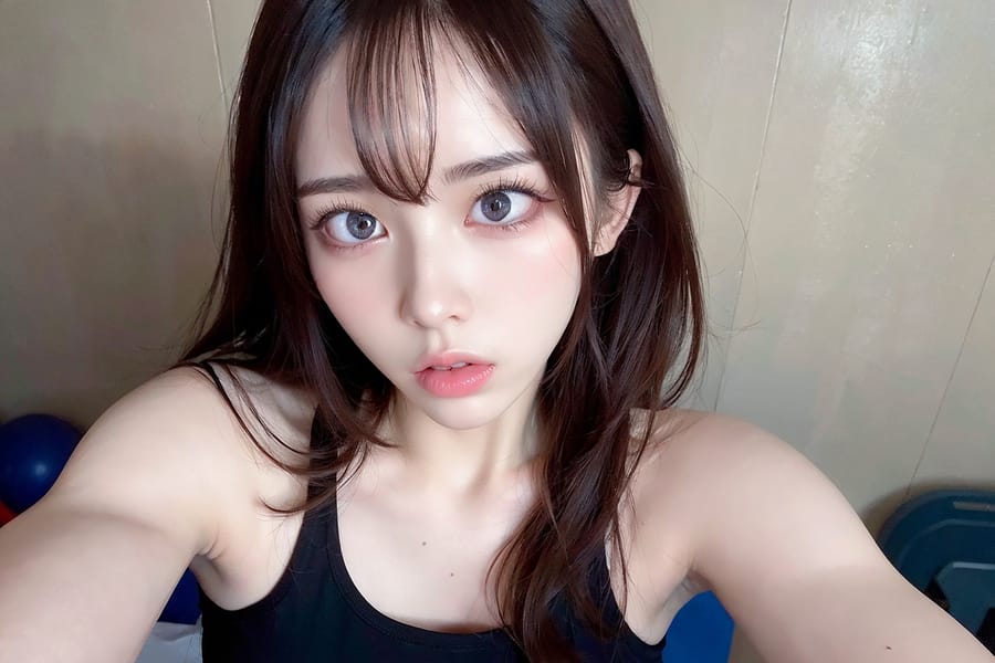 Tags: 21872187
<lora:koreanDollLikeness:0.73>, (gym outfit:0.97), gym, <lora:skirtlift-v4:0.81 <lora:Addams:0.30>, extremely detailed eyes, extremely detailed face, cute, (photorealistic:1.13), sexy lips, double eyelids, eyelashes, pale skin, textured skin, RAW, hyper realistic, (thigh gap:0.94), blush, 1girl, (dramatic:1.01)
Negative prompt: drawings, sketches, ugly, fat, (worst quality:1.91)
Steps: 48, Sampler: DPM++ 2M Karras, CFG scale: 5.33, Seed: 856955582, Size: 768x512, Model hash: fc2511737a, Model: chilloutmix_NiPrunedFp32Fix, Seed resize from: -1x-1, Denoising strength: 0.45, Version: v1.2.1, Hires upscale: 2.0, Hires steps: 16, Hires upscaler: ESRGAN_4x