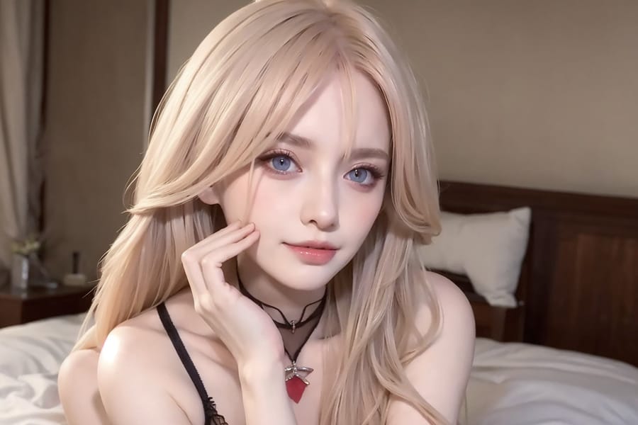 Tags: 21872187
<lora:mix4:0.65>, <lora:YaeMiko_Test:0.55>, (russian:0.94), lingerie, bedroom, (on the bed:1.18), choker, (seductive pose:0.98), extremely detailed eyes, (photorealistic:0.93), sexy lips, seductive smile, double eyelids, eyelashes, pale skin, perky breasts, full body portrait, RAW, best quality, sharp, hyper realistic, 1girl, (stunningly attractive:0.92)
Negative prompt: drawings, paintings, black and white, fat, (worst quality:1.94)
Steps: 32, Sampler: DPM++ 2M Karras, CFG scale: 5.08, Seed: 3453474674, Size: 768x512, Model hash: fc2511737a, Model: chilloutmix_NiPrunedFp32Fix, Seed resize from: -1x-1, Denoising strength: 0.5, Version: v1.2.1, Hires upscale: 2.0, Hires steps: 48, Hires upscaler: ESRGAN_4x