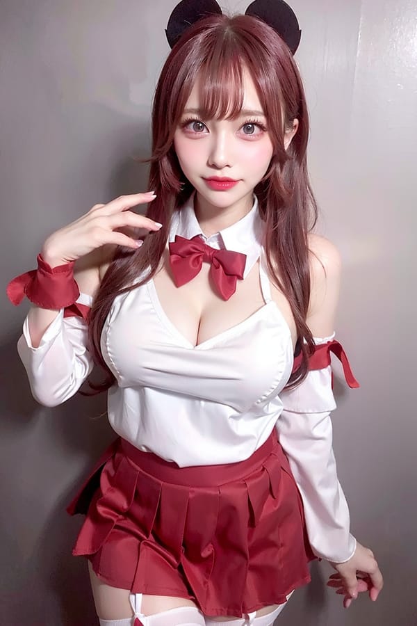 Tags: 21872187
<lora:JapaneseDollLikeness_v15:0.47>, <lora:koreanDollLikeness:0.49>, <lora:YaeMiko_Test:0.64>, maid cafe, stockings, (maid costume:1.08), choker, bowtie, headband, (pleated skirt:1.12), (seductive pose:0.96), cute, sexy lips, seductive smile, double eyelids, perky breasts, textured skin, 4K, hyper realistic, tall, (thigh gap:1.18), blush, 1girl
Negative prompt: drawings, disfigured, (worst quality:2.12)
Steps: 64, Sampler: DPM++ 2M Karras, CFG scale: 7.43, Seed: 3495889232, Size: 512x768, Model hash: fc2511737a, Model: chilloutmix_NiPrunedFp32Fix, Seed resize from: -1x-1, Denoising strength: 0.4, Version: v1.2.1, Hires upscale: 2.0, Hires steps: 16, Hires upscaler: ESRGAN_4x