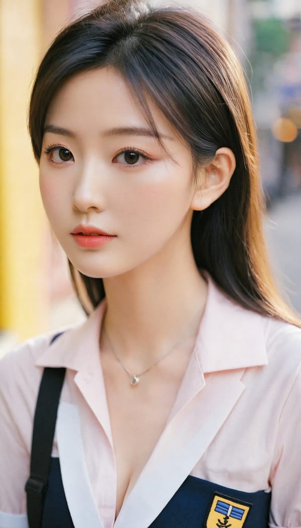 Tags: 21872187, SDXL
{"3": {"inputs": {"seed": 289374564160249, "steps": 64, "cfg": 5.83, "sampler_name": "dpmpp_2m", "scheduler": "karras", "denoise": 1.0, "model": ["27", 0], "positive": ["6", 0], "negative": ["7", 0], "latent_image": ["5", 0]}, "class_type": "KSampler"}, "4": {"inputs": {"ckpt_name": "leosamsHelloworldSDXL_helloworldSDXL32DPO.safetensors"}, "class_type": "CheckpointLoaderSimple"}, "5": {"inputs": {"width": 768, "height": 1344, "batch_size": 1}, "class_type": "EmptyLatentImage"}, "6": {"inputs": {"text": "23 year old girl, (taiwanese:1.00), (beautiful eyes:0.95), (eyelashes:1.09), (seductive pose:0.95), (sexy lips:1.06), (idol:1.03), (cute:1.06), (detailed face:1.08), (slim:1.09), (seductive facial expression:0.98), (temptress:1.11), (double eyelids:0.98), (pale skin:1.01), (blush:1.09), (in a seductive pose:1.10), (large perky breasts:0.98), (cleavage:0.97), (thigh gap:0.97), (school uniform:1.02), choker, busy street, (natural looking skin:1.04), (detailed skin:1.04), (portra:1.06), (RAW:1.00), (textured skin:1.08), (soft lighting:1.00), (skin fuzz:1.04), (film:1.02), (candid cinema:1.03)", "clip": ["27", 1]}, "class_type": "CLIPTextEncode"}, "7": {"inputs": {"text": "(low resolution:1.06), (twisted:1.13), (distorted:1.08), (open mouth:1.11), (worst quality:1.11), (bad hands:1.12), (watermark:1.11)", "clip": ["27", 1]}, "class_type": "CLIPTextEncode"}, "8": {"inputs": {"samples": ["3", 0], "vae": ["4", 2]}, "class_type": "VAEDecode"}, "25": {"inputs": {"lora_name": "nudify_xl.safetensors", "strength_model": 0.24, "strength_clip": 0.19, "model": ["4", 0], "clip": ["4", 1]}, "class_type": "LoraLoader"}, "26": {"inputs": {"lora_name": "shirtlift_SDXL_v2.safetensors", "strength_model": 0.09, "strength_clip": 0.06, "model": ["25", 0], "clip": ["25", 1]}, "class_type": "LoraLoader"}, "27": {"inputs": {"lora_name": "PerfectEyesXL.safetensors", "strength_model": 0.0, "strength_clip": 0.08, "model": ["26", 0], "clip": ["26", 1]}, "class_type": "LoraLoader"}, "30": {"inputs": {"model_name": "4x_NMKD-Superscale-SP_178000_G.pth"}, "class_type": "UpscaleModelLoader"}, "31": {"inputs": {"upscale_model": ["30", 0], "image": ["8", 0]}, "class_type": "ImageUpscaleWithModel"}, "32": {"inputs": {"upscale_method": "lanczos", "scale_by": 0.5, "image": ["31", 0]}, "class_type": "ImageScaleBy"}, "33": {"inputs": {"pixels": ["32", 0], "vae": ["4", 2]}, "class_type": "VAEEncode"}, "34": {"inputs": {"seed": 289374564160249, "steps": 64, "cfg": 5.83, "sampler_name": "dpmpp_2m", "scheduler": "karras", "denoise": 0.3, "model": ["27", 0], "positive": ["6", 0], "negative": ["7", 0], "latent_image": ["33", 0]}, "class_type": "KSampler"}, "36": {"inputs": {"samples": ["34", 0], "vae": ["4", 2]}, "class_type": "VAEDecode"}, "39": {"inputs": {"filename_prefix": "comfyapi-1708022771254", "images": ["36", 0]}, "class_type": "SaveImage"}}