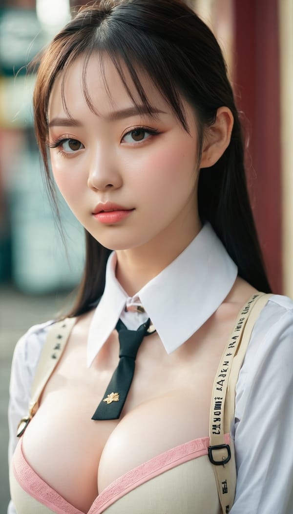 Tags: 21872187, SDXL
{"3": {"inputs": {"seed": 435995415822670, "steps": 64, "cfg": 7.59, "sampler_name": "dpmpp_2m", "scheduler": "karras", "denoise": 1.0, "model": ["27", 0], "positive": ["6", 0], "negative": ["7", 0], "latent_image": ["5", 0]}, "class_type": "KSampler"}, "4": {"inputs": {"ckpt_name": "juggernautxl.safetensors"}, "class_type": "CheckpointLoaderSimple"}, "5": {"inputs": {"width": 768, "height": 1344, "batch_size": 1}, "class_type": "EmptyLatentImage"}, "6": {"inputs": {"text": "25 year old girl, (seductive facial expression:1.06), (double eyelids:1.13), (idol:1.04), (pale skin:1.06), (detailed face:1.00), (temptress:1.06), (seductive pose:1.04), (cute:0.99), (eyelashes:1.08), (beautiful eyes:0.96), (slim:1.11), (sexy lips:1.14), (blush:1.01), (in a seductive pose:1.02), (large perky breasts:1.01), (cleavage:1.13), (thigh gap:1.12), (school uniform:1.03), choker, busy street, (film:1.04), (candid cinema:1.00), (natural looking skin:1.00), (RAW:1.08), (soft lighting:1.00), (detailed skin:1.04), (skin fuzz:1.07), (portra:1.05), (textured skin:1.02)", "clip": ["27", 1]}, "class_type": "CLIPTextEncode"}, "7": {"inputs": {"text": "(twisted:1.11), (distorted:1.06), (watermark:1.10), (open mouth:1.13), (low resolution:1.06), (bad hands:1.05), (worst quality:1.09)", "clip": ["27", 1]}, "class_type": "CLIPTextEncode"}, "8": {"inputs": {"samples": ["3", 0], "vae": ["4", 2]}, "class_type": "VAEDecode"}, "25": {"inputs": {"lora_name": "nudify_xl.safetensors", "strength_model": 0.1, "strength_clip": 0.38, "model": ["4", 0], "clip": ["4", 1]}, "class_type": "LoraLoader"}, "26": {"inputs": {"lora_name": "shirtlift_SDXL_v2.safetensors", "strength_model": 0.01, "strength_clip": 0.14, "model": ["25", 0], "clip": ["25", 1]}, "class_type": "LoraLoader"}, "27": {"inputs": {"lora_name": "PerfectEyesXL.safetensors", "strength_model": 0.03, "strength_clip": 0.06, "model": ["26", 0], "clip": ["26", 1]}, "class_type": "LoraLoader"}, "30": {"inputs": {"model_name": "4x_NMKD-Superscale-SP_178000_G.pth"}, "class_type": "UpscaleModelLoader"}, "31": {"inputs": {"upscale_model": ["30", 0], "image": ["8", 0]}, "class_type": "ImageUpscaleWithModel"}, "32": {"inputs": {"upscale_method": "lanczos", "scale_by": 0.5, "image": ["31", 0]}, "class_type": "ImageScaleBy"}, "33": {"inputs": {"pixels": ["32", 0], "vae": ["4", 2]}, "class_type": "VAEEncode"}, "34": {"inputs": {"seed": 435995415822670, "steps": 64, "cfg": 7.59, "sampler_name": "dpmpp_2m", "scheduler": "karras", "denoise": 0.3, "model": ["27", 0], "positive": ["6", 0], "negative": ["7", 0], "latent_image": ["33", 0]}, "class_type": "KSampler"}, "36": {"inputs": {"samples": ["34", 0], "vae": ["4", 2]}, "class_type": "VAEDecode"}, "39": {"inputs": {"filename_prefix": "comfyapi-1728119951209", "images": ["36", 0]}, "class_type": "SaveImage"}}