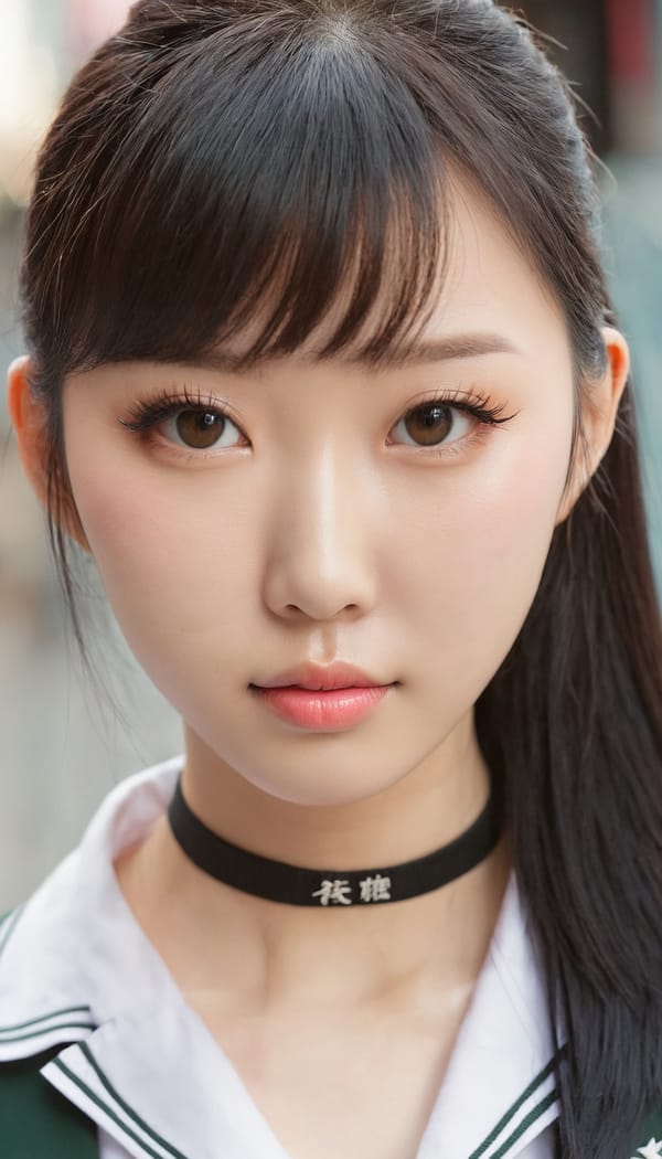 Tags: 21872187, SDXL
{"3": {"inputs": {"seed": 789300581115926, "steps": 32, "cfg": 5.48, "sampler_name": "dpmpp_2m", "scheduler": "karras", "denoise": 1.0, "model": ["27", 0], "positive": ["6", 0], "negative": ["7", 0], "latent_image": ["5", 0]}, "class_type": "KSampler"}, "4": {"inputs": {"ckpt_name": "juggernautxl.safetensors"}, "class_type": "CheckpointLoaderSimple"}, "5": {"inputs": {"width": 768, "height": 1344, "batch_size": 1}, "class_type": "EmptyLatentImage"}, "6": {"inputs": {"text": "27 year old girl, (chinese:0.99), (idol:1.07), (beautiful eyes:0.98), (eyelashes:1.04), (detailed face:0.97), (seductive facial expression:0.99), (double eyelids:0.95), (sexy lips:1.01), (temptress:1.07), (blush:1.05), (pale skin:1.12), (seductive pose:1.11), (cute:0.97), (slim:1.04), (in a seductive pose:1.13), (large perky breasts:0.96), (cleavage:1.04), (thigh gap:1.02), (school uniform:1.08), choker, busy street, (textured skin:1.04), (candid cinema:1.06), (portra:1.09), (RAW:1.09), (soft lighting:1.06), (natural looking skin:1.00), (detailed skin:1.06), (skin fuzz:1.04), (film:1.00)", "clip": ["27", 1]}, "class_type": "CLIPTextEncode"}, "7": {"inputs": {"text": "(worst quality:1.08), (watermark:1.11), (distorted:1.10), (twisted:1.13), (bad hands:1.12), (open mouth:1.08), (low resolution:1.05)", "clip": ["27", 1]}, "class_type": "CLIPTextEncode"}, "8": {"inputs": {"samples": ["3", 0], "vae": ["4", 2]}, "class_type": "VAEDecode"}, "25": {"inputs": {"lora_name": "nudify_xl.safetensors", "strength_model": 0.17, "strength_clip": 0.25, "model": ["4", 0], "clip": ["4", 1]}, "class_type": "LoraLoader"}, "26": {"inputs": {"lora_name": "shirtlift_SDXL_v2.safetensors", "strength_model": 0.18, "strength_clip": 0.03, "model": ["25", 0], "clip": ["25", 1]}, "class_type": "LoraLoader"}, "27": {"inputs": {"lora_name": "PerfectEyesXL.safetensors", "strength_model": 0.14, "strength_clip": 0.11, "model": ["26", 0], "clip": ["26", 1]}, "class_type": "LoraLoader"}, "30": {"inputs": {"model_name": "4x_NMKD-Superscale-SP_178000_G.pth"}, "class_type": "UpscaleModelLoader"}, "31": {"inputs": {"upscale_model": ["30", 0], "image": ["8", 0]}, "class_type": "ImageUpscaleWithModel"}, "32": {"inputs": {"upscale_method": "lanczos", "scale_by": 0.5, "image": ["31", 0]}, "class_type": "ImageScaleBy"}, "33": {"inputs": {"pixels": ["32", 0], "vae": ["4", 2]}, "class_type": "VAEEncode"}, "34": {"inputs": {"seed": 789300581115926, "steps": 32, "cfg": 5.48, "sampler_name": "dpmpp_2m", "scheduler": "karras", "denoise": 0.3, "model": ["27", 0], "positive": ["6", 0], "negative": ["7", 0], "latent_image": ["33", 0]}, "class_type": "KSampler"}, "36": {"inputs": {"samples": ["34", 0], "vae": ["4", 2]}, "class_type": "VAEDecode"}, "39": {"inputs": {"filename_prefix": "comfyapi-1718774898210", "images": ["36", 0]}, "class_type": "SaveImage"}}