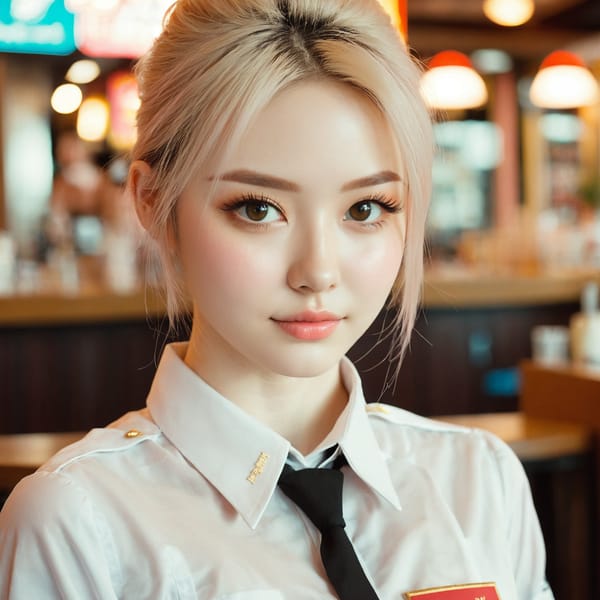 Tags: 21872187, SDXL
{"3": {"inputs": {"seed": 199207267249634, "steps": 32, "cfg": 7.84, "sampler_name": "dpmpp_2m", "scheduler": "karras", "denoise": 1.0, "model": ["27", 0], "positive": ["6", 0], "negative": ["7", 0], "latent_image": ["5", 0]}, "class_type": "KSampler"}, "4": {"inputs": {"ckpt_name": "juggernautxl.safetensors"}, "class_type": "CheckpointLoaderSimple"}, "5": {"inputs": {"width": 1024, "height": 1024, "batch_size": 1}, "class_type": "EmptyLatentImage"}, "6": {"inputs": {"text": "23 year old girl, (blush:1.11), (seductive facial expression:1.09), (eyelashes:1.08), (beautiful eyes:1.03), (double eyelids:1.12), (temptress:1.05), (pale skin:1.07), (idol:1.01), (slim:1.04), (sexy lips:1.14), (detailed face:1.04), (cute:1.14), (seductive pose:1.11), (on all fours:1.07), (spreading ass cheeks:0.96), (from behind:1.06), (backboob:0.99), (a waitress in uniform:1.10) working at a restaurant, (textured skin:1.04), (detailed skin:1.05), (candid cinema:1.01), (soft lighting:1.09), (skin fuzz:1.08), (RAW:1.01), (natural looking skin:1.07), (film:1.06), (portra:1.01)", "clip": ["27", 1]}, "class_type": "CLIPTextEncode"}, "7": {"inputs": {"text": "(worst quality:1.14), (low resolution:1.12), (watermark:1.10), (twisted:1.13), (bad hands:1.05), (open mouth:1.08), (distorted:1.05)", "clip": ["27", 1]}, "class_type": "CLIPTextEncode"}, "8": {"inputs": {"samples": ["3", 0], "vae": ["4", 2]}, "class_type": "VAEDecode"}, "25": {"inputs": {"lora_name": "nudify_xl.safetensors", "strength_model": 0.35, "strength_clip": 0.36, "model": ["4", 0], "clip": ["4", 1]}, "class_type": "LoraLoader"}, "26": {"inputs": {"lora_name": "shirtlift_SDXL_v2.safetensors", "strength_model": 0.08, "strength_clip": 0.02, "model": ["25", 0], "clip": ["25", 1]}, "class_type": "LoraLoader"}, "27": {"inputs": {"lora_name": "PerfectEyesXL.safetensors", "strength_model": 0.06, "strength_clip": 0.16, "model": ["26", 0], "clip": ["26", 1]}, "class_type": "LoraLoader"}, "30": {"inputs": {"model_name": "4x_NMKD-Superscale-SP_178000_G.pth"}, "class_type": "UpscaleModelLoader"}, "31": {"inputs": {"upscale_model": ["30", 0], "image": ["8", 0]}, "class_type": "ImageUpscaleWithModel"}, "32": {"inputs": {"upscale_method": "lanczos", "scale_by": 0.5, "image": ["31", 0]}, "class_type": "ImageScaleBy"}, "33": {"inputs": {"pixels": ["32", 0], "vae": ["4", 2]}, "class_type": "VAEEncode"}, "34": {"inputs": {"seed": 199207267249634, "steps": 32, "cfg": 7.84, "sampler_name": "dpmpp_2m", "scheduler": "karras", "denoise": 0.3, "model": ["27", 0], "positive": ["6", 0], "negative": ["7", 0], "latent_image": ["33", 0]}, "class_type": "KSampler"}, "36": {"inputs": {"samples": ["34", 0], "vae": ["4", 2]}, "class_type": "VAEDecode"}, "39": {"inputs": {"filename_prefix": "comfyapi-1726756025103", "images": ["36", 0]}, "class_type": "SaveImage"}}