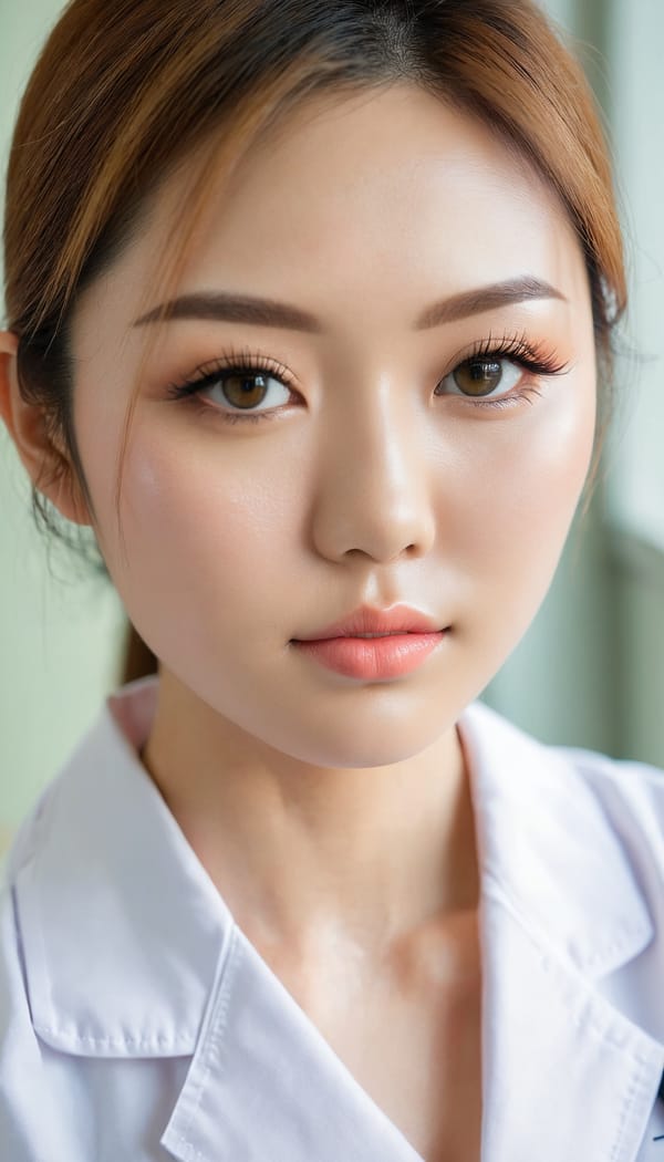 Tags: 21872187, SDXL
{"3": {"inputs": {"seed": 378137676190813, "steps": 64, "cfg": 7.99, "sampler_name": "dpmpp_2m", "scheduler": "karras", "denoise": 1.0, "model": ["27", 0], "positive": ["6", 0], "negative": ["7", 0], "latent_image": ["5", 0]}, "class_type": "KSampler"}, "4": {"inputs": {"ckpt_name": "juggernautxl.safetensors"}, "class_type": "CheckpointLoaderSimple"}, "5": {"inputs": {"width": 768, "height": 1344, "batch_size": 1}, "class_type": "EmptyLatentImage"}, "6": {"inputs": {"text": "27 year old girl, (japanese:1.02), (irish:1.08), (ukrainian:1.01), (sexy lips:1.11), (idol:1.11), (double eyelids:1.09), (detailed face:0.95), (beautiful eyes:1.03), (blush:1.02), (seductive pose:0.96), (pale skin:0.97), (temptress:0.98), (eyelashes:1.12), (seductive facial expression:1.08), (slim:0.99), (cute:1.03), (in a seductive pose:1.04), (large perky breasts:1.06), (cleavage:1.01), (thigh gap:1.00), (nurse in uniform:1.14) working in a hospital ward, (textured skin:1.01), (skin fuzz:1.07), (detailed skin:1.04), (soft lighting:1.04), (portra:1.03), (RAW:1.09), (candid cinema:1.02), (natural looking skin:1.08), (film:1.00)", "clip": ["27", 1]}, "class_type": "CLIPTextEncode"}, "7": {"inputs": {"text": "(distorted:1.06), (open mouth:1.12), (worst quality:1.14), (watermark:1.05), (twisted:1.06), (bad hands:1.14), (low resolution:1.09)", "clip": ["27", 1]}, "class_type": "CLIPTextEncode"}, "8": {"inputs": {"samples": ["3", 0], "vae": ["4", 2]}, "class_type": "VAEDecode"}, "25": {"inputs": {"lora_name": "nudify_xl.safetensors", "strength_model": 0.23, "strength_clip": 0.13, "model": ["4", 0], "clip": ["4", 1]}, "class_type": "LoraLoader"}, "26": {"inputs": {"lora_name": "shirtlift_SDXL_v2.safetensors", "strength_model": 0.04, "strength_clip": 0.05, "model": ["25", 0], "clip": ["25", 1]}, "class_type": "LoraLoader"}, "27": {"inputs": {"lora_name": "PerfectEyesXL.safetensors", "strength_model": 0.16, "strength_clip": 0.1, "model": ["26", 0], "clip": ["26", 1]}, "class_type": "LoraLoader"}, "30": {"inputs": {"model_name": "4x_NMKD-Superscale-SP_178000_G.pth"}, "class_type": "UpscaleModelLoader"}, "31": {"inputs": {"upscale_model": ["30", 0], "image": ["8", 0]}, "class_type": "ImageUpscaleWithModel"}, "32": {"inputs": {"upscale_method": "lanczos", "scale_by": 0.5, "image": ["31", 0]}, "class_type": "ImageScaleBy"}, "33": {"inputs": {"pixels": ["32", 0], "vae": ["4", 2]}, "class_type": "VAEEncode"}, "34": {"inputs": {"seed": 378137676190813, "steps": 64, "cfg": 7.99, "sampler_name": "dpmpp_2m", "scheduler": "karras", "denoise": 0.3, "model": ["27", 0], "positive": ["6", 0], "negative": ["7", 0], "latent_image": ["33", 0]}, "class_type": "KSampler"}, "36": {"inputs": {"samples": ["34", 0], "vae": ["4", 2]}, "class_type": "VAEDecode"}, "39": {"inputs": {"filename_prefix": "comfyapi-1713601141016", "images": ["36", 0]}, "class_type": "SaveImage"}}