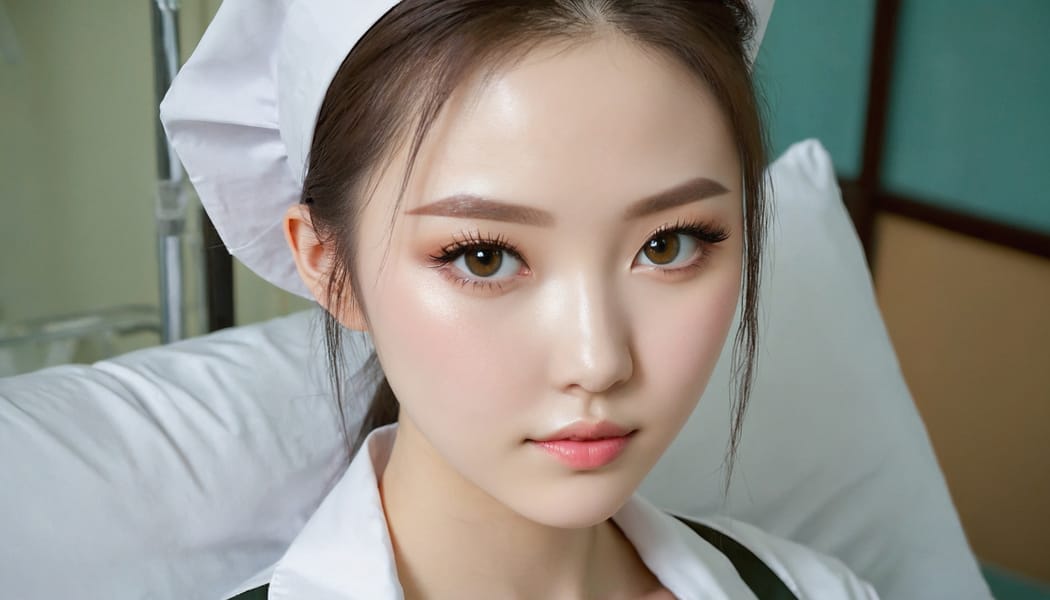 Tags: 21872187, SDXL
{"3": {"inputs": {"seed": 753824452975791, "steps": 32, "cfg": 7.09, "sampler_name": "dpmpp_2m", "scheduler": "karras", "denoise": 1.0, "model": ["27", 0], "positive": ["6", 0], "negative": ["7", 0], "latent_image": ["5", 0]}, "class_type": "KSampler"}, "4": {"inputs": {"ckpt_name": "juggernautxl.safetensors"}, "class_type": "CheckpointLoaderSimple"}, "5": {"inputs": {"width": 1344, "height": 768, "batch_size": 1}, "class_type": "EmptyLatentImage"}, "6": {"inputs": {"text": "18 year old girl, (ukrainian:1.12), (chinese:1.12), (seductive pose:1.07), (beautiful eyes:0.96), (detailed face:1.08), (sexy lips:0.97), (cute:1.03), (blush:1.00), (slim:1.08), (eyelashes:0.97), (double eyelids:1.05), (idol:0.97), (pale skin:1.04), (temptress:1.11), (in a seductive pose:0.98), (large perky breasts:1.01), (cleavage:1.05), (thigh gap:0.97), (nurse in uniform:1.08) working in a hospital ward, (textured skin:1.06), (skin fuzz:1.08), (RAW:1.03), (soft lighting:1.04), (film:1.01), (candid cinema:1.05), (detailed skin:1.09), (portra:1.02), (natural looking skin:1.07)", "clip": ["27", 1]}, "class_type": "CLIPTextEncode"}, "7": {"inputs": {"text": "(bad hands:1.05), (low resolution:1.06), (watermark:1.10), (open mouth:1.07), (distorted:1.06), (twisted:1.09), (worst quality:1.06)", "clip": ["27", 1]}, "class_type": "CLIPTextEncode"}, "8": {"inputs": {"samples": ["3", 0], "vae": ["4", 2]}, "class_type": "VAEDecode"}, "25": {"inputs": {"lora_name": "nudify_xl.safetensors", "strength_model": 0.16, "strength_clip": 0.12, "model": ["4", 0], "clip": ["4", 1]}, "class_type": "LoraLoader"}, "26": {"inputs": {"lora_name": "shirtlift_SDXL_v2.safetensors", "strength_model": 0.06, "strength_clip": 0.13, "model": ["25", 0], "clip": ["25", 1]}, "class_type": "LoraLoader"}, "27": {"inputs": {"lora_name": "PerfectEyesXL.safetensors", "strength_model": 0.01, "strength_clip": 0.19, "model": ["26", 0], "clip": ["26", 1]}, "class_type": "LoraLoader"}, "30": {"inputs": {"model_name": "4x_NMKD-Superscale-SP_178000_G.pth"}, "class_type": "UpscaleModelLoader"}, "31": {"inputs": {"upscale_model": ["30", 0], "image": ["8", 0]}, "class_type": "ImageUpscaleWithModel"}, "32": {"inputs": {"upscale_method": "lanczos", "scale_by": 0.5, "image": ["31", 0]}, "class_type": "ImageScaleBy"}, "33": {"inputs": {"pixels": ["32", 0], "vae": ["4", 2]}, "class_type": "VAEEncode"}, "34": {"inputs": {"seed": 753824452975791, "steps": 32, "cfg": 7.09, "sampler_name": "dpmpp_2m", "scheduler": "karras", "denoise": 0.3, "model": ["27", 0], "positive": ["6", 0], "negative": ["7", 0], "latent_image": ["33", 0]}, "class_type": "KSampler"}, "36": {"inputs": {"samples": ["34", 0], "vae": ["4", 2]}, "class_type": "VAEDecode"}, "39": {"inputs": {"filename_prefix": "comfyapi-1716365048402", "images": ["36", 0]}, "class_type": "SaveImage"}}