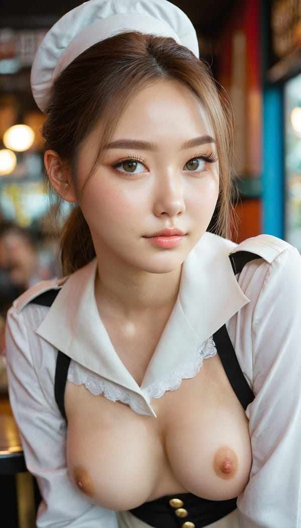 Tags: 21872187, SDXL
{"3": {"inputs": {"seed": 138440466253242, "steps": 32, "cfg": 6.83, "sampler_name": "dpmpp_2m", "scheduler": "karras", "denoise": 1.0, "model": ["27", 0], "positive": ["6", 0], "negative": ["7", 0], "latent_image": ["5", 0]}, "class_type": "KSampler"}, "4": {"inputs": {"ckpt_name": "juggernautxl.safetensors"}, "class_type": "CheckpointLoaderSimple"}, "5": {"inputs": {"width": 768, "height": 1344, "batch_size": 1}, "class_type": "EmptyLatentImage"}, "6": {"inputs": {"text": "22 year old girl, (russian:1.14), (korean:0.95), (irish:1.10), (blush:0.95), (detailed face:0.95), (beautiful eyes:1.12), (seductive pose:1.12), (seductive facial expression:1.11), (eyelashes:1.08), (cute:0.95), (sexy lips:1.11), (slim:1.07), (idol:0.96), (temptress:0.96), (pale skin:0.96), (double eyelids:1.01), (perky ass:0.97), (exposed ass:1.02), (looking back:1.08), (sexy ass:1.02), (thigh gap:1.12), (a waitress in uniform:0.97) working at a restaurant, (skin fuzz:1.06), (soft lighting:1.08), (portra:1.01), (film:1.02), (RAW:1.06), (textured skin:1.05), (candid cinema:1.05), (natural looking skin:1.05), (detailed skin:1.06)", "clip": ["27", 1]}, "class_type": "CLIPTextEncode"}, "7": {"inputs": {"text": "(open mouth:1.14), (watermark:1.05), (worst quality:1.09), (distorted:1.12), (low resolution:1.14), (twisted:1.05), (bad hands:1.07)", "clip": ["27", 1]}, "class_type": "CLIPTextEncode"}, "8": {"inputs": {"samples": ["3", 0], "vae": ["4", 2]}, "class_type": "VAEDecode"}, "25": {"inputs": {"lora_name": "nudify_xl.safetensors", "strength_model": 0.09, "strength_clip": 0.14, "model": ["4", 0], "clip": ["4", 1]}, "class_type": "LoraLoader"}, "26": {"inputs": {"lora_name": "shirtlift_SDXL_v2.safetensors", "strength_model": 0.15, "strength_clip": 0.03, "model": ["25", 0], "clip": ["25", 1]}, "class_type": "LoraLoader"}, "27": {"inputs": {"lora_name": "PerfectEyesXL.safetensors", "strength_model": 0.15, "strength_clip": 0.16, "model": ["26", 0], "clip": ["26", 1]}, "class_type": "LoraLoader"}, "30": {"inputs": {"model_name": "4x_NMKD-Superscale-SP_178000_G.pth"}, "class_type": "UpscaleModelLoader"}, "31": {"inputs": {"upscale_model": ["30", 0], "image": ["8", 0]}, "class_type": "ImageUpscaleWithModel"}, "32": {"inputs": {"upscale_method": "lanczos", "scale_by": 0.5, "image": ["31", 0]}, "class_type": "ImageScaleBy"}, "33": {"inputs": {"pixels": ["32", 0], "vae": ["4", 2]}, "class_type": "VAEEncode"}, "34": {"inputs": {"seed": 138440466253242, "steps": 32, "cfg": 6.83, "sampler_name": "dpmpp_2m", "scheduler": "karras", "denoise": 0.3, "model": ["27", 0], "positive": ["6", 0], "negative": ["7", 0], "latent_image": ["33", 0]}, "class_type": "KSampler"}, "36": {"inputs": {"samples": ["34", 0], "vae": ["4", 2]}, "class_type": "VAEDecode"}, "39": {"inputs": {"filename_prefix": "comfyapi-1713891983117", "images": ["36", 0]}, "class_type": "SaveImage"}}