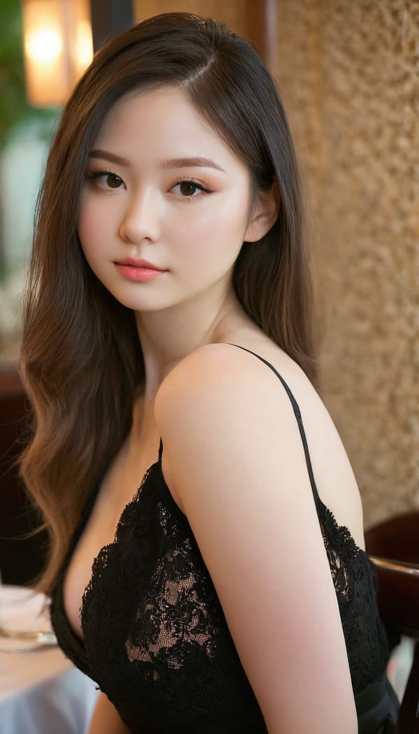 Tags: 21872187, SDXL
{"3": {"inputs": {"seed": 151619503685460, "steps": 32, "cfg": 5.5, "sampler_name": "dpmpp_2m", "scheduler": "karras", "denoise": 1.0, "model": ["27", 0], "positive": ["6", 0], "negative": ["7", 0], "latent_image": ["5", 0]}, "class_type": "KSampler"}, "4": {"inputs": {"ckpt_name": "juggernautxl.safetensors"}, "class_type": "CheckpointLoaderSimple"}, "5": {"inputs": {"width": 768, "height": 1344, "batch_size": 1}, "class_type": "EmptyLatentImage"}, "6": {"inputs": {"text": "26 year old girl, (seductive facial expression:1.07), (detailed face:1.01), (idol:1.10), (blush:1.04), (eyelashes:1.03), (temptress:1.08), (sexy lips:1.04), (slim:0.95), (pale skin:0.97), (double eyelids:1.06), (seductive pose:1.04), (cute:1.01), (in a seductive pose:0.96), (large perky breasts:1.00), (cleavage:1.07), (thigh gap:1.04), (wearing a little black dress:1.05) at a fine dining restaurant, (detailed skin:1.05), (candid cinema:1.08), (RAW:1.04), (natural looking skin:1.01), (skin fuzz:1.05), (textured skin:1.04), (portra:1.09), (film:1.04), (soft lighting:1.05)", "clip": ["27", 1]}, "class_type": "CLIPTextEncode"}, "7": {"inputs": {"text": "(bad hands:1.14), (twisted:1.14), (worst quality:1.13), (open mouth:1.14), (low resolution:1.05), (distorted:1.10), (watermark:1.06)", "clip": ["27", 1]}, "class_type": "CLIPTextEncode"}, "8": {"inputs": {"samples": ["3", 0], "vae": ["4", 2]}, "class_type": "VAEDecode"}, "25": {"inputs": {"lora_name": "nudify_xl.safetensors", "strength_model": 0.13, "strength_clip": 0.29, "model": ["4", 0], "clip": ["4", 1]}, "class_type": "LoraLoader"}, "26": {"inputs": {"lora_name": "shirtlift_SDXL_v2.safetensors", "strength_model": 0.14, "strength_clip": 0.05, "model": ["25", 0], "clip": ["25", 1]}, "class_type": "LoraLoader"}, "27": {"inputs": {"lora_name": "PerfectEyesXL.safetensors", "strength_model": 0.17, "strength_clip": 0.18, "model": ["26", 0], "clip": ["26", 1]}, "class_type": "LoraLoader"}, "30": {"inputs": {"model_name": "4x_NMKD-Superscale-SP_178000_G.pth"}, "class_type": "UpscaleModelLoader"}, "31": {"inputs": {"upscale_model": ["30", 0], "image": ["8", 0]}, "class_type": "ImageUpscaleWithModel"}, "32": {"inputs": {"upscale_method": "lanczos", "scale_by": 0.5, "image": ["31", 0]}, "class_type": "ImageScaleBy"}, "33": {"inputs": {"pixels": ["32", 0], "vae": ["4", 2]}, "class_type": "VAEEncode"}, "34": {"inputs": {"seed": 151619503685460, "steps": 32, "cfg": 5.5, "sampler_name": "dpmpp_2m", "scheduler": "karras", "denoise": 0.3, "model": ["27", 0], "positive": ["6", 0], "negative": ["7", 0], "latent_image": ["33", 0]}, "class_type": "KSampler"}, "36": {"inputs": {"samples": ["34", 0], "vae": ["4", 2]}, "class_type": "VAEDecode"}, "39": {"inputs": {"filename_prefix": "comfyapi-1723904639787", "images": ["36", 0]}, "class_type": "SaveImage"}}