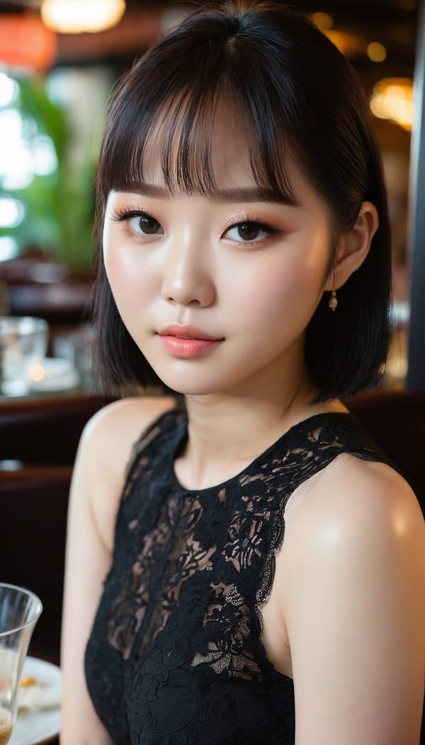 Tags: 21872187, SDXL
{"3": {"inputs": {"seed": 836904427564772, "steps": 32, "cfg": 7.68, "sampler_name": "dpmpp_2m", "scheduler": "karras", "denoise": 1.0, "model": ["27", 0], "positive": ["6", 0], "negative": ["7", 0], "latent_image": ["5", 0]}, "class_type": "KSampler"}, "4": {"inputs": {"ckpt_name": "juggernautxl.safetensors"}, "class_type": "CheckpointLoaderSimple"}, "5": {"inputs": {"width": 768, "height": 1344, "batch_size": 1}, "class_type": "EmptyLatentImage"}, "6": {"inputs": {"text": "20 year old girl, (korean:0.99), (blush:1.04), (seductive pose:1.01), (detailed face:1.08), (cute:1.07), (pale skin:1.06), (sexy lips:0.96), (double eyelids:1.09), (temptress:1.08), (slim:1.01), (eyelashes:0.97), (beautiful eyes:1.12), (seductive facial expression:1.10), (idol:1.01), (perky ass:0.96), (exposed ass:0.96), (looking back:0.97), (sexy ass:0.98), (thigh gap:1.00), (wearing a little black dress:0.95) at a fine dining restaurant, (soft lighting:1.09), (film:1.03), (textured skin:1.03), (candid cinema:1.04), (natural looking skin:1.02), (detailed skin:1.00), (RAW:1.08), (portra:1.04), (skin fuzz:1.08)", "clip": ["27", 1]}, "class_type": "CLIPTextEncode"}, "7": {"inputs": {"text": "(low resolution:1.06), (open mouth:1.05), (distorted:1.07), (watermark:1.11), (twisted:1.12), (worst quality:1.13), (bad hands:1.06)", "clip": ["27", 1]}, "class_type": "CLIPTextEncode"}, "8": {"inputs": {"samples": ["3", 0], "vae": ["4", 2]}, "class_type": "VAEDecode"}, "25": {"inputs": {"lora_name": "nudify_xl.safetensors", "strength_model": 0.1, "strength_clip": 0.25, "model": ["4", 0], "clip": ["4", 1]}, "class_type": "LoraLoader"}, "26": {"inputs": {"lora_name": "shirtlift_SDXL_v2.safetensors", "strength_model": 0.03, "strength_clip": 0.03, "model": ["25", 0], "clip": ["25", 1]}, "class_type": "LoraLoader"}, "27": {"inputs": {"lora_name": "PerfectEyesXL.safetensors", "strength_model": 0.06, "strength_clip": 0.14, "model": ["26", 0], "clip": ["26", 1]}, "class_type": "LoraLoader"}, "30": {"inputs": {"model_name": "4x_NMKD-Superscale-SP_178000_G.pth"}, "class_type": "UpscaleModelLoader"}, "31": {"inputs": {"upscale_model": ["30", 0], "image": ["8", 0]}, "class_type": "ImageUpscaleWithModel"}, "32": {"inputs": {"upscale_method": "lanczos", "scale_by": 0.5, "image": ["31", 0]}, "class_type": "ImageScaleBy"}, "33": {"inputs": {"pixels": ["32", 0], "vae": ["4", 2]}, "class_type": "VAEEncode"}, "34": {"inputs": {"seed": 836904427564772, "steps": 32, "cfg": 7.68, "sampler_name": "dpmpp_2m", "scheduler": "karras", "denoise": 0.3, "model": ["27", 0], "positive": ["6", 0], "negative": ["7", 0], "latent_image": ["33", 0]}, "class_type": "KSampler"}, "36": {"inputs": {"samples": ["34", 0], "vae": ["4", 2]}, "class_type": "VAEDecode"}, "39": {"inputs": {"filename_prefix": "comfyapi-1716261535773", "images": ["36", 0]}, "class_type": "SaveImage"}}