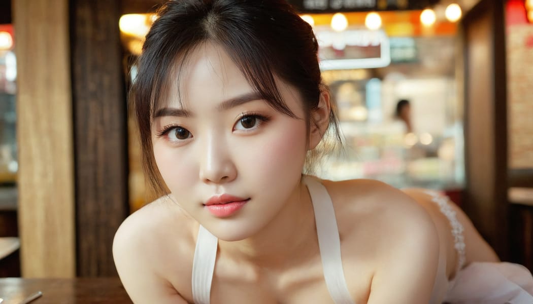 Tags: 21872187, SDXL
{"3": {"inputs": {"seed": 337897001839074, "steps": 32, "cfg": 5.61, "sampler_name": "dpmpp_2m", "scheduler": "karras", "denoise": 1.0, "model": ["27", 0], "positive": ["6", 0], "negative": ["7", 0], "latent_image": ["5", 0]}, "class_type": "KSampler"}, "4": {"inputs": {"ckpt_name": "juggernautxl.safetensors"}, "class_type": "CheckpointLoaderSimple"}, "5": {"inputs": {"width": 1344, "height": 768, "batch_size": 1}, "class_type": "EmptyLatentImage"}, "6": {"inputs": {"text": "28 year old girl, (korean:1.11), (chinese:1.06), (slim:1.08), (double eyelids:1.11), (temptress:0.99), (sexy lips:1.06), (seductive pose:1.12), (cute:1.00), (pale skin:1.06), (beautiful eyes:0.98), (idol:0.97), (detailed face:1.13), (blush:1.14), (seductive facial expression:0.98), (eyelashes:0.96), (on all fours:1.07), (spreading ass cheeks:1.08), (from behind:0.96), (backboob:1.05), (a waitress in uniform:1.06) working at a restaurant, (portra:1.04), (candid cinema:1.07), (textured skin:1.08), (RAW:1.01), (soft lighting:1.06), (natural looking skin:1.07), (detailed skin:1.05), (film:1.07), (skin fuzz:1.01)", "clip": ["27", 1]}, "class_type": "CLIPTextEncode"}, "7": {"inputs": {"text": "(open mouth:1.11), (low resolution:1.10), (bad hands:1.09), (watermark:1.12), (twisted:1.11), (distorted:1.09), (worst quality:1.08)", "clip": ["27", 1]}, "class_type": "CLIPTextEncode"}, "8": {"inputs": {"samples": ["3", 0], "vae": ["4", 2]}, "class_type": "VAEDecode"}, "25": {"inputs": {"lora_name": "nudify_xl.safetensors", "strength_model": 0.24, "strength_clip": 0.22, "model": ["4", 0], "clip": ["4", 1]}, "class_type": "LoraLoader"}, "26": {"inputs": {"lora_name": "shirtlift_SDXL_v2.safetensors", "strength_model": 0.15, "strength_clip": 0.02, "model": ["25", 0], "clip": ["25", 1]}, "class_type": "LoraLoader"}, "27": {"inputs": {"lora_name": "PerfectEyesXL.safetensors", "strength_model": 0.01, "strength_clip": 0.03, "model": ["26", 0], "clip": ["26", 1]}, "class_type": "LoraLoader"}, "30": {"inputs": {"model_name": "4x_NMKD-Superscale-SP_178000_G.pth"}, "class_type": "UpscaleModelLoader"}, "31": {"inputs": {"upscale_model": ["30", 0], "image": ["8", 0]}, "class_type": "ImageUpscaleWithModel"}, "32": {"inputs": {"upscale_method": "lanczos", "scale_by": 0.5, "image": ["31", 0]}, "class_type": "ImageScaleBy"}, "33": {"inputs": {"pixels": ["32", 0], "vae": ["4", 2]}, "class_type": "VAEEncode"}, "34": {"inputs": {"seed": 337897001839074, "steps": 32, "cfg": 5.61, "sampler_name": "dpmpp_2m", "scheduler": "karras", "denoise": 0.3, "model": ["27", 0], "positive": ["6", 0], "negative": ["7", 0], "latent_image": ["33", 0]}, "class_type": "KSampler"}, "36": {"inputs": {"samples": ["34", 0], "vae": ["4", 2]}, "class_type": "VAEDecode"}, "39": {"inputs": {"filename_prefix": "comfyapi-1725171092242", "images": ["36", 0]}, "class_type": "SaveImage"}}