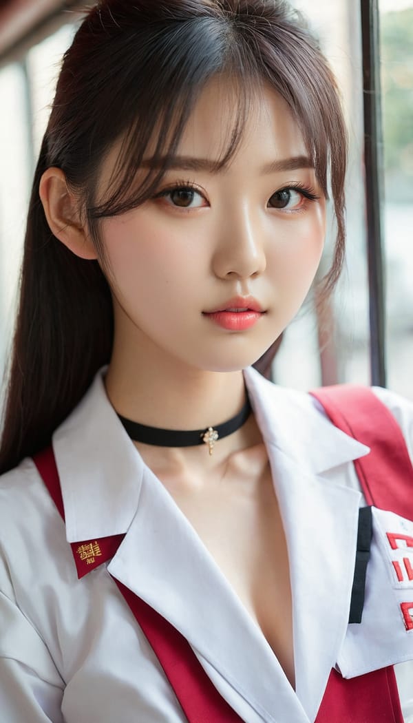 Tags: 21872187, SDXL
{"3": {"inputs": {"seed": 259324999897979, "steps": 32, "cfg": 7.45, "sampler_name": "dpmpp_2m", "scheduler": "karras", "denoise": 1.0, "model": ["27", 0], "positive": ["6", 0], "negative": ["7", 0], "latent_image": ["5", 0]}, "class_type": "KSampler"}, "4": {"inputs": {"ckpt_name": "juggernautxl.safetensors"}, "class_type": "CheckpointLoaderSimple"}, "5": {"inputs": {"width": 768, "height": 1344, "batch_size": 1}, "class_type": "EmptyLatentImage"}, "6": {"inputs": {"text": "19 year old girl, (korean:1.09), (sexy lips:1.05), (blush:0.97), (pale skin:1.01), (double eyelids:0.97), (cute:0.97), (eyelashes:1.08), (detailed face:0.95), (temptress:1.02), (beautiful eyes:0.95), (idol:1.01), (seductive facial expression:1.12), (slim:1.00), (in a seductive pose:1.12), (large perky breasts:0.98), (cleavage:0.98), (thigh gap:1.11), (school uniform:1.05), choker, busy street, (film:1.03), (RAW:1.01), (natural looking skin:1.09), (skin fuzz:1.05), (portra:1.08), (soft lighting:1.08), (detailed skin:1.01), (textured skin:1.04), (candid cinema:1.09)", "clip": ["27", 1]}, "class_type": "CLIPTextEncode"}, "7": {"inputs": {"text": "(watermark:1.09), (worst quality:1.12), (bad hands:1.09), (distorted:1.07), (open mouth:1.09), (low resolution:1.12), (twisted:1.09)", "clip": ["27", 1]}, "class_type": "CLIPTextEncode"}, "8": {"inputs": {"samples": ["3", 0], "vae": ["4", 2]}, "class_type": "VAEDecode"}, "25": {"inputs": {"lora_name": "nudify_xl.safetensors", "strength_model": 0.24, "strength_clip": 0.25, "model": ["4", 0], "clip": ["4", 1]}, "class_type": "LoraLoader"}, "26": {"inputs": {"lora_name": "shirtlift_SDXL_v2.safetensors", "strength_model": 0.02, "strength_clip": 0.06, "model": ["25", 0], "clip": ["25", 1]}, "class_type": "LoraLoader"}, "27": {"inputs": {"lora_name": "PerfectEyesXL.safetensors", "strength_model": 0.0, "strength_clip": 0.09, "model": ["26", 0], "clip": ["26", 1]}, "class_type": "LoraLoader"}, "30": {"inputs": {"model_name": "4x_NMKD-Superscale-SP_178000_G.pth"}, "class_type": "UpscaleModelLoader"}, "31": {"inputs": {"upscale_model": ["30", 0], "image": ["8", 0]}, "class_type": "ImageUpscaleWithModel"}, "32": {"inputs": {"upscale_method": "lanczos", "scale_by": 0.5, "image": ["31", 0]}, "class_type": "ImageScaleBy"}, "33": {"inputs": {"pixels": ["32", 0], "vae": ["4", 2]}, "class_type": "VAEEncode"}, "34": {"inputs": {"seed": 259324999897979, "steps": 32, "cfg": 7.45, "sampler_name": "dpmpp_2m", "scheduler": "karras", "denoise": 0.3, "model": ["27", 0], "positive": ["6", 0], "negative": ["7", 0], "latent_image": ["33", 0]}, "class_type": "KSampler"}, "36": {"inputs": {"samples": ["34", 0], "vae": ["4", 2]}, "class_type": "VAEDecode"}, "39": {"inputs": {"filename_prefix": "comfyapi-1724743304240", "images": ["36", 0]}, "class_type": "SaveImage"}}